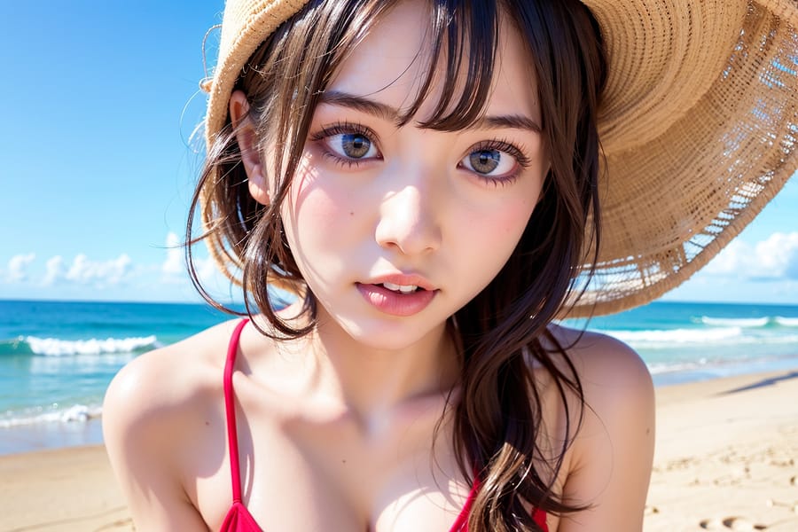 Tags: 21872187
<lora:JapaneseDollLikeness_v15:0.47>, (russian:1.05), (ukrainian:0.95), beach, (bikini:1.04), <lora:ahegao-x-v4:0.50>, ahegao face, pleasure, extremely detailed eyes, extremely detailed face, cute, (photorealistic:1.05), sexy lips, seductive smile, double eyelids, eyelashes, full body portrait, 4K, RAW, best quality, sharp, (thigh gap:1.10), solo
Negative prompt: paintings, anime, black and white, fat, disfigured, (normal quality:2.11), (worst quality:2.20)
Steps: 64, Sampler: DPM++ 2M Karras, CFG scale: 7.01, Seed: 3938789783, Size: 768x512, Model hash: fc2511737a, Model: chilloutmix_NiPrunedFp32Fix, Seed resize from: -1x-1, Denoising strength: 0.45, Version: v1.2.1, Hires upscale: 2.0, Hires steps: 32, Hires upscaler: ESRGAN_4x
