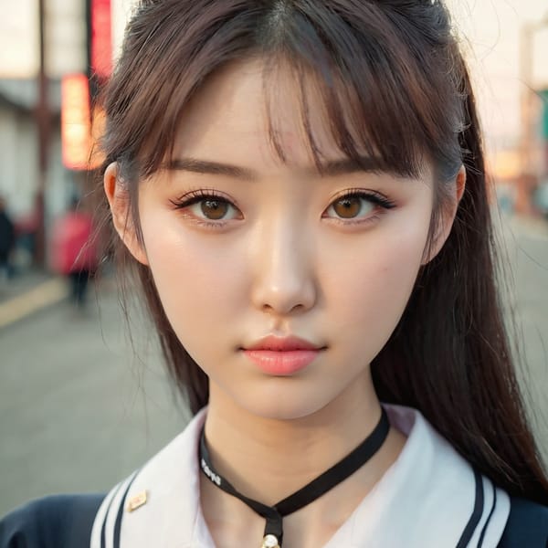 Tags: 21872187, SDXL
{"3": {"inputs": {"seed": 677444621762348, "steps": 64, "cfg": 7.58, "sampler_name": "dpmpp_2m", "scheduler": "karras", "denoise": 1.0, "model": ["27", 0], "positive": ["6", 0], "negative": ["7", 0], "latent_image": ["5", 0]}, "class_type": "KSampler"}, "4": {"inputs": {"ckpt_name": "juggernautxl.safetensors"}, "class_type": "CheckpointLoaderSimple"}, "5": {"inputs": {"width": 1024, "height": 1024, "batch_size": 1}, "class_type": "EmptyLatentImage"}, "6": {"inputs": {"text": "21 year old girl, (korean:1.04), (russian:1.09), (ukrainian:1.04), (cute:0.97), (sexy lips:1.03), (seductive facial expression:1.09), (beautiful eyes:1.01), (detailed face:1.12), (blush:1.14), (idol:1.07), (seductive pose:1.02), (temptress:1.06), (pale skin:1.00), (slim:1.10), (eyelashes:0.96), (in a seductive pose:0.95), (large perky breasts:1.04), (cleavage:1.04), (thigh gap:1.06), (school uniform:1.14), choker, busy street, (textured skin:1.04), (film:1.09), (detailed skin:1.00), (portra:1.08), (RAW:1.08), (candid cinema:1.07), (skin fuzz:1.01), (natural looking skin:1.02), (soft lighting:1.07)", "clip": ["27", 1]}, "class_type": "CLIPTextEncode"}, "7": {"inputs": {"text": "(worst quality:1.13), (low resolution:1.13), (bad hands:1.06), (distorted:1.13), (watermark:1.10), (twisted:1.12), (open mouth:1.06)", "clip": ["27", 1]}, "class_type": "CLIPTextEncode"}, "8": {"inputs": {"samples": ["3", 0], "vae": ["4", 2]}, "class_type": "VAEDecode"}, "25": {"inputs": {"lora_name": "nudify_xl.safetensors", "strength_model": 0.21, "strength_clip": 0.25, "model": ["4", 0], "clip": ["4", 1]}, "class_type": "LoraLoader"}, "26": {"inputs": {"lora_name": "shirtlift_SDXL_v2.safetensors", "strength_model": 0.05, "strength_clip": 0.16, "model": ["25", 0], "clip": ["25", 1]}, "class_type": "LoraLoader"}, "27": {"inputs": {"lora_name": "PerfectEyesXL.safetensors", "strength_model": 0.16, "strength_clip": 0.03, "model": ["26", 0], "clip": ["26", 1]}, "class_type": "LoraLoader"}, "30": {"inputs": {"model_name": "4x_NMKD-Superscale-SP_178000_G.pth"}, "class_type": "UpscaleModelLoader"}, "31": {"inputs": {"upscale_model": ["30", 0], "image": ["8", 0]}, "class_type": "ImageUpscaleWithModel"}, "32": {"inputs": {"upscale_method": "lanczos", "scale_by": 0.5, "image": ["31", 0]}, "class_type": "ImageScaleBy"}, "33": {"inputs": {"pixels": ["32", 0], "vae": ["4", 2]}, "class_type": "VAEEncode"}, "34": {"inputs": {"seed": 677444621762348, "steps": 64, "cfg": 7.58, "sampler_name": "dpmpp_2m", "scheduler": "karras", "denoise": 0.3, "model": ["27", 0], "positive": ["6", 0], "negative": ["7", 0], "latent_image": ["33", 0]}, "class_type": "KSampler"}, "36": {"inputs": {"samples": ["34", 0], "vae": ["4", 2]}, "class_type": "VAEDecode"}, "39": {"inputs": {"filename_prefix": "comfyapi-1717614332449", "images": ["36", 0]}, "class_type": "SaveImage"}}