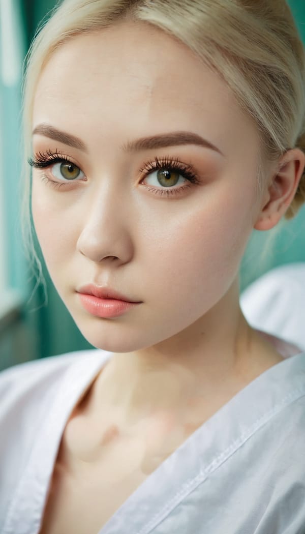 Tags: 21872187, SDXL
{"3": {"inputs": {"seed": 718058276888745, "steps": 32, "cfg": 7.4, "sampler_name": "dpmpp_2m", "scheduler": "karras", "denoise": 1.0, "model": ["27", 0], "positive": ["6", 0], "negative": ["7", 0], "latent_image": ["5", 0]}, "class_type": "KSampler"}, "4": {"inputs": {"ckpt_name": "juggernautxl.safetensors"}, "class_type": "CheckpointLoaderSimple"}, "5": {"inputs": {"width": 768, "height": 1344, "batch_size": 1}, "class_type": "EmptyLatentImage"}, "6": {"inputs": {"text": "21 year old girl, (ukrainian:1.12), (idol:1.10), (slim:1.10), (double eyelids:1.05), (temptress:1.12), (detailed face:1.06), (eyelashes:1.09), (seductive facial expression:1.11), (sexy lips:1.12), (pale skin:1.05), (blush:1.14), (beautiful eyes:1.00), (seductive pose:1.09), (cute:1.02), (on all fours:1.06), (spreading ass cheeks:0.95), (from behind:1.05), (backboob:1.08), (nurse in uniform:0.98) working in a hospital ward, (natural looking skin:1.07), (skin fuzz:1.02), (candid cinema:1.00), (film:1.04), (soft lighting:1.04), (detailed skin:1.06), (textured skin:1.00), (portra:1.09)", "clip": ["27", 1]}, "class_type": "CLIPTextEncode"}, "7": {"inputs": {"text": "(twisted:1.09), (distorted:1.10), (bad hands:1.06), (worst quality:1.10), (watermark:1.14), (low resolution:1.09), (open mouth:1.12)", "clip": ["27", 1]}, "class_type": "CLIPTextEncode"}, "8": {"inputs": {"samples": ["3", 0], "vae": ["4", 2]}, "class_type": "VAEDecode"}, "25": {"inputs": {"lora_name": "nudify_xl.safetensors", "strength_model": 0.26, "strength_clip": 0.09, "model": ["4", 0], "clip": ["4", 1]}, "class_type": "LoraLoader"}, "26": {"inputs": {"lora_name": "shirtlift_SDXL_v2.safetensors", "strength_model": 0.16, "strength_clip": 0.17, "model": ["25", 0], "clip": ["25", 1]}, "class_type": "LoraLoader"}, "27": {"inputs": {"lora_name": "PerfectEyesXL.safetensors", "strength_model": 0.15, "strength_clip": 0.01, "model": ["26", 0], "clip": ["26", 1]}, "class_type": "LoraLoader"}, "30": {"inputs": {"model_name": "4x_NMKD-Superscale-SP_178000_G.pth"}, "class_type": "UpscaleModelLoader"}, "31": {"inputs": {"upscale_model": ["30", 0], "image": ["8", 0]}, "class_type": "ImageUpscaleWithModel"}, "32": {"inputs": {"upscale_method": "lanczos", "scale_by": 0.5, "image": ["31", 0]}, "class_type": "ImageScaleBy"}, "33": {"inputs": {"pixels": ["32", 0], "vae": ["4", 2]}, "class_type": "VAEEncode"}, "34": {"inputs": {"seed": 718058276888745, "steps": 32, "cfg": 7.4, "sampler_name": "dpmpp_2m", "scheduler": "karras", "denoise": 0.3, "model": ["27", 0], "positive": ["6", 0], "negative": ["7", 0], "latent_image": ["33", 0]}, "class_type": "KSampler"}, "36": {"inputs": {"samples": ["34", 0], "vae": ["4", 2]}, "class_type": "VAEDecode"}, "39": {"inputs": {"filename_prefix": "comfyapi-1714169327586", "images": ["36", 0]}, "class_type": "SaveImage"}}