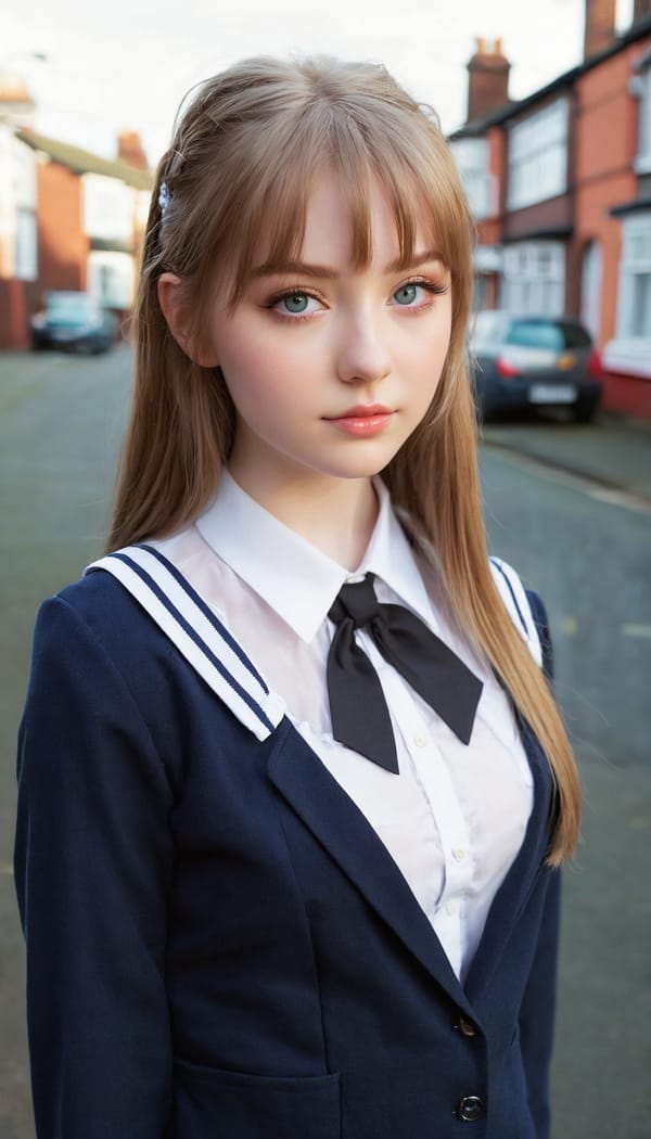 Tags: 21872187, SDXL
{"3": {"inputs": {"seed": 969818462606354, "steps": 64, "cfg": 6.45, "sampler_name": "dpmpp_2m", "scheduler": "karras", "denoise": 1.0, "model": ["27", 0], "positive": ["6", 0], "negative": ["7", 0], "latent_image": ["5", 0]}, "class_type": "KSampler"}, "4": {"inputs": {"ckpt_name": "juggernautxl.safetensors"}, "class_type": "CheckpointLoaderSimple"}, "5": {"inputs": {"width": 768, "height": 1344, "batch_size": 1}, "class_type": "EmptyLatentImage"}, "6": {"inputs": {"text": "23 year old girl, (irish:0.96), (temptress:1.08), (beautiful eyes:1.06), (idol:0.97), (detailed face:1.10), (cute:1.03), (sexy lips:0.96), (blush:1.07), (pale skin:1.10), (eyelashes:1.00), (double eyelids:1.04), (slim:1.10), (seductive facial expression:0.95), (seductive pose:0.95), (in a seductive pose:0.99), (large perky breasts:1.11), (cleavage:1.10), (thigh gap:1.11), (school uniform:1.13), choker, busy street, (skin fuzz:1.06), (soft lighting:1.06), (candid cinema:1.08), (portra:1.03), (detailed skin:1.00), (natural looking skin:1.06), (textured skin:1.03), (film:1.09), (RAW:1.00)", "clip": ["27", 1]}, "class_type": "CLIPTextEncode"}, "7": {"inputs": {"text": "(watermark:1.09), (bad hands:1.13), (worst quality:1.08), (low resolution:1.08), (distorted:1.14), (twisted:1.14), (open mouth:1.08)", "clip": ["27", 1]}, "class_type": "CLIPTextEncode"}, "8": {"inputs": {"samples": ["3", 0], "vae": ["4", 2]}, "class_type": "VAEDecode"}, "25": {"inputs": {"lora_name": "nudify_xl.safetensors", "strength_model": 0.0, "strength_clip": 0.04, "model": ["4", 0], "clip": ["4", 1]}, "class_type": "LoraLoader"}, "26": {"inputs": {"lora_name": "shirtlift_SDXL_v2.safetensors", "strength_model": 0.0, "strength_clip": 0.03, "model": ["25", 0], "clip": ["25", 1]}, "class_type": "LoraLoader"}, "27": {"inputs": {"lora_name": "PerfectEyesXL.safetensors", "strength_model": 0.07, "strength_clip": 0.14, "model": ["26", 0], "clip": ["26", 1]}, "class_type": "LoraLoader"}, "30": {"inputs": {"model_name": "4x_NMKD-Superscale-SP_178000_G.pth"}, "class_type": "UpscaleModelLoader"}, "31": {"inputs": {"upscale_model": ["30", 0], "image": ["8", 0]}, "class_type": "ImageUpscaleWithModel"}, "32": {"inputs": {"upscale_method": "lanczos", "scale_by": 0.5, "image": ["31", 0]}, "class_type": "ImageScaleBy"}, "33": {"inputs": {"pixels": ["32", 0], "vae": ["4", 2]}, "class_type": "VAEEncode"}, "34": {"inputs": {"seed": 969818462606354, "steps": 64, "cfg": 6.45, "sampler_name": "dpmpp_2m", "scheduler": "karras", "denoise": 0.3, "model": ["27", 0], "positive": ["6", 0], "negative": ["7", 0], "latent_image": ["33", 0]}, "class_type": "KSampler"}, "36": {"inputs": {"samples": ["34", 0], "vae": ["4", 2]}, "class_type": "VAEDecode"}, "39": {"inputs": {"filename_prefix": "comfyapi-1713827903091", "images": ["36", 0]}, "class_type": "SaveImage"}}