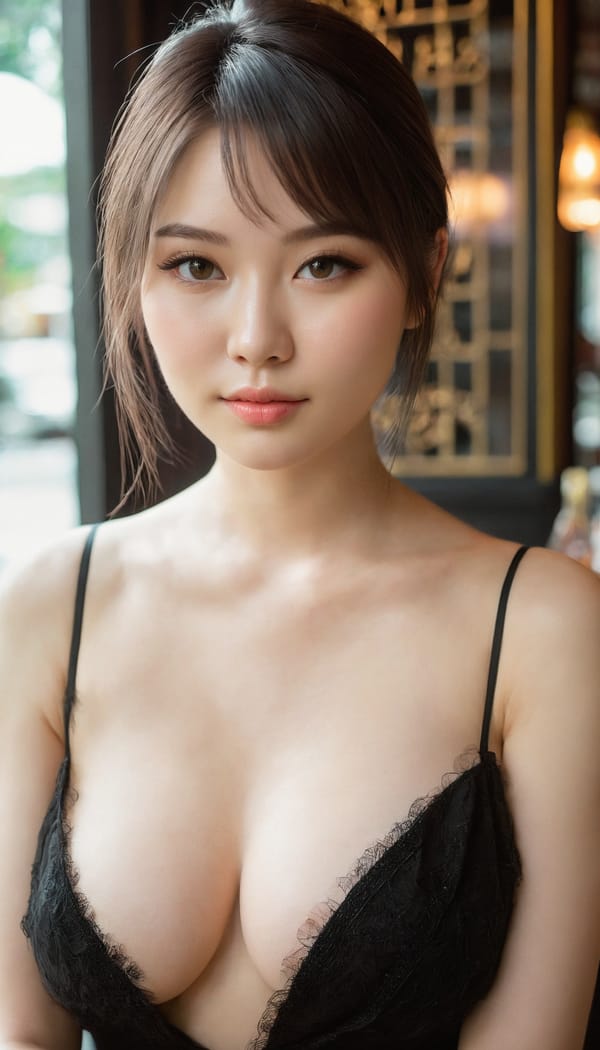 Tags: 21872187, SDXL
{"3": {"inputs": {"seed": 145958957976132, "steps": 64, "cfg": 6.59, "sampler_name": "dpmpp_2m", "scheduler": "karras", "denoise": 1.0, "model": ["27", 0], "positive": ["6", 0], "negative": ["7", 0], "latent_image": ["5", 0]}, "class_type": "KSampler"}, "4": {"inputs": {"ckpt_name": "juggernautxl.safetensors"}, "class_type": "CheckpointLoaderSimple"}, "5": {"inputs": {"width": 768, "height": 1344, "batch_size": 1}, "class_type": "EmptyLatentImage"}, "6": {"inputs": {"text": "28 year old girl, (ukrainian:1.06), (taiwanese:1.11), (russian:1.11), (seductive facial expression:1.06), (seductive pose:0.98), (blush:0.98), (slim:1.00), (double eyelids:0.97), (cute:1.08), (detailed face:1.01), (beautiful eyes:1.04), (pale skin:0.96), (eyelashes:1.00), (sexy lips:0.96), (idol:1.05), (in a seductive pose:1.10), (large perky breasts:1.01), (cleavage:1.06), (thigh gap:1.02), (wearing a little black dress:1.03) at a fine dining restaurant, (textured skin:1.02), (soft lighting:1.06), (detailed skin:1.07), (portra:1.06), (candid cinema:1.03), (RAW:1.00), (skin fuzz:1.01), (natural looking skin:1.01)", "clip": ["27", 1]}, "class_type": "CLIPTextEncode"}, "7": {"inputs": {"text": "(twisted:1.09), (open mouth:1.12), (bad hands:1.11), (worst quality:1.09), (low resolution:1.11), (watermark:1.12), (distorted:1.08)", "clip": ["27", 1]}, "class_type": "CLIPTextEncode"}, "8": {"inputs": {"samples": ["3", 0], "vae": ["4", 2]}, "class_type": "VAEDecode"}, "25": {"inputs": {"lora_name": "nudify_xl.safetensors", "strength_model": 0.0, "strength_clip": 0.02, "model": ["4", 0], "clip": ["4", 1]}, "class_type": "LoraLoader"}, "26": {"inputs": {"lora_name": "shirtlift_SDXL_v2.safetensors", "strength_model": 0.04, "strength_clip": 0.17, "model": ["25", 0], "clip": ["25", 1]}, "class_type": "LoraLoader"}, "27": {"inputs": {"lora_name": "PerfectEyesXL.safetensors", "strength_model": 0.01, "strength_clip": 0.11, "model": ["26", 0], "clip": ["26", 1]}, "class_type": "LoraLoader"}, "30": {"inputs": {"model_name": "4x_NMKD-Superscale-SP_178000_G.pth"}, "class_type": "UpscaleModelLoader"}, "31": {"inputs": {"upscale_model": ["30", 0], "image": ["8", 0]}, "class_type": "ImageUpscaleWithModel"}, "32": {"inputs": {"upscale_method": "lanczos", "scale_by": 0.5, "image": ["31", 0]}, "class_type": "ImageScaleBy"}, "33": {"inputs": {"pixels": ["32", 0], "vae": ["4", 2]}, "class_type": "VAEEncode"}, "34": {"inputs": {"seed": 145958957976132, "steps": 64, "cfg": 6.59, "sampler_name": "dpmpp_2m", "scheduler": "karras", "denoise": 0.3, "model": ["27", 0], "positive": ["6", 0], "negative": ["7", 0], "latent_image": ["33", 0]}, "class_type": "KSampler"}, "36": {"inputs": {"samples": ["34", 0], "vae": ["4", 2]}, "class_type": "VAEDecode"}, "39": {"inputs": {"filename_prefix": "comfyapi-1718616371221", "images": ["36", 0]}, "class_type": "SaveImage"}}