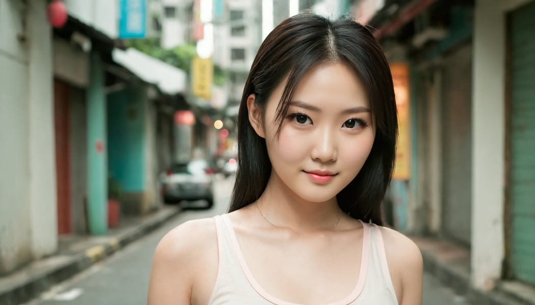 Tags: 21872187, SDXL
{"3": {"inputs": {"seed": 342566439710656, "steps": 64, "cfg": 6.73, "sampler_name": "dpmpp_2m", "scheduler": "karras", "denoise": 1.0, "model": ["27", 0], "positive": ["6", 0], "negative": ["7", 0], "latent_image": ["5", 0]}, "class_type": "KSampler"}, "4": {"inputs": {"ckpt_name": "juggernautXL_v8Rundiffusion.safetensors"}, "class_type": "CheckpointLoaderSimple"}, "5": {"inputs": {"width": 1344, "height": 768, "batch_size": 1}, "class_type": "EmptyLatentImage"}, "6": {"inputs": {"text": "25 year old girl, (taiwanese:1.02), (temptress:1.02), (eyelashes:1.13), (slim:1.01), (pale skin:0.95), (seductive pose:0.96), (seductive facial expression:1.11), (beautiful eyes:1.00), (double eyelids:0.99), (detailed face:1.02), (cute:1.14), (blush:1.12), (idol:1.02), (in a seductive pose:1.14), (large perky breasts:0.97), (cleavage:1.04), (thigh gap:1.06), (white tanktop:1.08), busy street, (skin fuzz:1.03), (natural looking skin:1.01), (film:1.09), (textured skin:1.03), (candid cinema:1.01), (RAW:1.09), (detailed skin:1.08), (portra:1.05), (soft lighting:1.01)", "clip": ["27", 1]}, "class_type": "CLIPTextEncode"}, "7": {"inputs": {"text": "(open mouth:1.08), (bad hands:1.11), (worst quality:1.09), (low resolution:1.11), (distorted:1.08), (watermark:1.06), (twisted:1.05)", "clip": ["27", 1]}, "class_type": "CLIPTextEncode"}, "8": {"inputs": {"samples": ["3", 0], "vae": ["4", 2]}, "class_type": "VAEDecode"}, "25": {"inputs": {"lora_name": "nudify_xl.safetensors", "strength_model": 0.01, "strength_clip": 0.27, "model": ["4", 0], "clip": ["4", 1]}, "class_type": "LoraLoader"}, "26": {"inputs": {"lora_name": "shirtlift_SDXL_v2.safetensors", "strength_model": 0.17, "strength_clip": 0.14, "model": ["25", 0], "clip": ["25", 1]}, "class_type": "LoraLoader"}, "27": {"inputs": {"lora_name": "PerfectEyesXL.safetensors", "strength_model": 0.15, "strength_clip": 0.18, "model": ["26", 0], "clip": ["26", 1]}, "class_type": "LoraLoader"}, "30": {"inputs": {"model_name": "4x_NMKD-Superscale-SP_178000_G.pth"}, "class_type": "UpscaleModelLoader"}, "31": {"inputs": {"upscale_model": ["30", 0], "image": ["8", 0]}, "class_type": "ImageUpscaleWithModel"}, "32": {"inputs": {"upscale_method": "lanczos", "scale_by": 0.5, "image": ["31", 0]}, "class_type": "ImageScaleBy"}, "33": {"inputs": {"pixels": ["32", 0], "vae": ["4", 2]}, "class_type": "VAEEncode"}, "34": {"inputs": {"seed": 342566439710656, "steps": 64, "cfg": 6.73, "sampler_name": "dpmpp_2m", "scheduler": "karras", "denoise": 0.3, "model": ["27", 0], "positive": ["6", 0], "negative": ["7", 0], "latent_image": ["33", 0]}, "class_type": "KSampler"}, "36": {"inputs": {"samples": ["34", 0], "vae": ["4", 2]}, "class_type": "VAEDecode"}, "39": {"inputs": {"filename_prefix": "comfyapi-1708078835167", "images": ["36", 0]}, "class_type": "SaveImage"}}