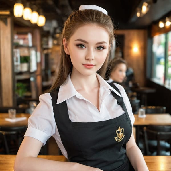 Tags: 21872187, SDXL
{"3": {"inputs": {"seed": 579148878569091, "steps": 32, "cfg": 6.55, "sampler_name": "dpmpp_2m", "scheduler": "karras", "denoise": 1.0, "model": ["27", 0], "positive": ["6", 0], "negative": ["7", 0], "latent_image": ["5", 0]}, "class_type": "KSampler"}, "4": {"inputs": {"ckpt_name": "juggernautXL_v7Rundiffusion.safetensors"}, "class_type": "CheckpointLoaderSimple"}, "5": {"inputs": {"width": 1024, "height": 1024, "batch_size": 1}, "class_type": "EmptyLatentImage"}, "6": {"inputs": {"text": "22 year old girl, (irish:1.10), (ukrainian:1.03), (seductive pose:1.04), (seductive facial expression:1.06), (detailed face:0.95), (sexy lips:1.09), (blush:0.98), (eyelashes:1.08), (double eyelids:1.05), (beautiful eyes:1.09), (pale skin:1.03), (cute:1.07), (temptress:0.96), (idol:0.96), (in a seductive pose:1.07), (large perky breasts:1.10), (cleavage:1.02), (thigh gap:0.98), (a waitress in uniform:1.08) working at a restaurant, (detailed skin:1.09), (skin fuzz:1.01), (RAW:1.06), (candid cinema:1.02), (natural looking skin:1.00), (textured skin:1.03), (portra:1.03), (film:1.08), (soft lighting:1.06)", "clip": ["27", 1]}, "class_type": "CLIPTextEncode"}, "7": {"inputs": {"text": "(watermark:1.07), (bad hands:1.07), (distorted:1.09), (low resolution:1.05), (worst quality:1.11), (open mouth:1.09), (twisted:1.11)", "clip": ["27", 1]}, "class_type": "CLIPTextEncode"}, "8": {"inputs": {"samples": ["3", 0], "vae": ["4", 2]}, "class_type": "VAEDecode"}, "25": {"inputs": {"lora_name": "nudify_xl.safetensors", "strength_model": 0.25, "strength_clip": 0.23, "model": ["4", 0], "clip": ["4", 1]}, "class_type": "LoraLoader"}, "26": {"inputs": {"lora_name": "shirtlift_SDXL_v2.safetensors", "strength_model": 0.0, "strength_clip": 0.02, "model": ["25", 0], "clip": ["25", 1]}, "class_type": "LoraLoader"}, "27": {"inputs": {"lora_name": "PerfectEyesXL.safetensors", "strength_model": 0.17, "strength_clip": 0.15, "model": ["26", 0], "clip": ["26", 1]}, "class_type": "LoraLoader"}, "30": {"inputs": {"model_name": "4x_NMKD-Superscale-SP_178000_G.pth"}, "class_type": "UpscaleModelLoader"}, "31": {"inputs": {"upscale_model": ["30", 0], "image": ["8", 0]}, "class_type": "ImageUpscaleWithModel"}, "32": {"inputs": {"upscale_method": "lanczos", "scale_by": 0.5, "image": ["31", 0]}, "class_type": "ImageScaleBy"}, "33": {"inputs": {"pixels": ["32", 0], "vae": ["4", 2]}, "class_type": "VAEEncode"}, "34": {"inputs": {"seed": 579148878569091, "steps": 32, "cfg": 6.55, "sampler_name": "dpmpp_2m", "scheduler": "karras", "denoise": 0.3, "model": ["27", 0], "positive": ["6", 0], "negative": ["7", 0], "latent_image": ["33", 0]}, "class_type": "KSampler"}, "36": {"inputs": {"samples": ["34", 0], "vae": ["4", 2]}, "class_type": "VAEDecode"}, "39": {"inputs": {"filename_prefix": "comfyapi-1705021672718", "images": ["36", 0]}, "class_type": "SaveImage"}}