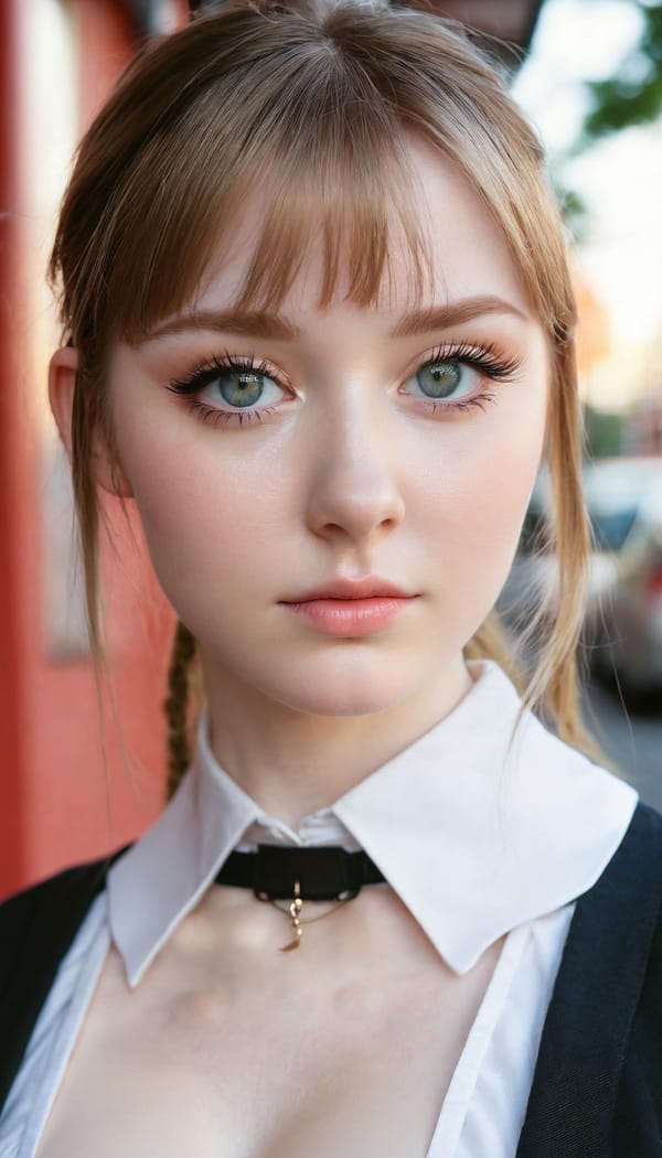 Tags: 21872187, SDXL
{"3": {"inputs": {"seed": 274871373449577, "steps": 64, "cfg": 7.62, "sampler_name": "dpmpp_2m", "scheduler": "karras", "denoise": 1.0, "model": ["27", 0], "positive": ["6", 0], "negative": ["7", 0], "latent_image": ["5", 0]}, "class_type": "KSampler"}, "4": {"inputs": {"ckpt_name": "juggernautxl.safetensors"}, "class_type": "CheckpointLoaderSimple"}, "5": {"inputs": {"width": 768, "height": 1344, "batch_size": 1}, "class_type": "EmptyLatentImage"}, "6": {"inputs": {"text": "27 year old girl, (irish:0.95), (eyelashes:1.07), (cute:1.03), (pale skin:1.12), (beautiful eyes:1.05), (temptress:1.00), (double eyelids:0.98), (seductive facial expression:1.00), (idol:0.95), (detailed face:1.06), (blush:1.12), (seductive pose:1.14), (slim:1.08), (sexy lips:0.96), (in a seductive pose:0.95), (large perky breasts:1.08), (cleavage:1.05), (thigh gap:1.03), (school uniform:1.02), choker, busy street, (natural looking skin:1.00), (RAW:1.02), (soft lighting:1.03), (candid cinema:1.00), (skin fuzz:1.07), (portra:1.00), (detailed skin:1.02), (textured skin:1.00), (film:1.07)", "clip": ["27", 1]}, "class_type": "CLIPTextEncode"}, "7": {"inputs": {"text": "(low resolution:1.11), (distorted:1.06), (worst quality:1.11), (bad hands:1.13), (watermark:1.11), (open mouth:1.08), (twisted:1.08)", "clip": ["27", 1]}, "class_type": "CLIPTextEncode"}, "8": {"inputs": {"samples": ["3", 0], "vae": ["4", 2]}, "class_type": "VAEDecode"}, "25": {"inputs": {"lora_name": "nudify_xl.safetensors", "strength_model": 0.06, "strength_clip": 0.25, "model": ["4", 0], "clip": ["4", 1]}, "class_type": "LoraLoader"}, "26": {"inputs": {"lora_name": "shirtlift_SDXL_v2.safetensors", "strength_model": 0.08, "strength_clip": 0.05, "model": ["25", 0], "clip": ["25", 1]}, "class_type": "LoraLoader"}, "27": {"inputs": {"lora_name": "PerfectEyesXL.safetensors", "strength_model": 0.17, "strength_clip": 0.17, "model": ["26", 0], "clip": ["26", 1]}, "class_type": "LoraLoader"}, "30": {"inputs": {"model_name": "4x_NMKD-Superscale-SP_178000_G.pth"}, "class_type": "UpscaleModelLoader"}, "31": {"inputs": {"upscale_model": ["30", 0], "image": ["8", 0]}, "class_type": "ImageUpscaleWithModel"}, "32": {"inputs": {"upscale_method": "lanczos", "scale_by": 0.5, "image": ["31", 0]}, "class_type": "ImageScaleBy"}, "33": {"inputs": {"pixels": ["32", 0], "vae": ["4", 2]}, "class_type": "VAEEncode"}, "34": {"inputs": {"seed": 274871373449577, "steps": 64, "cfg": 7.62, "sampler_name": "dpmpp_2m", "scheduler": "karras", "denoise": 0.3, "model": ["27", 0], "positive": ["6", 0], "negative": ["7", 0], "latent_image": ["33", 0]}, "class_type": "KSampler"}, "36": {"inputs": {"samples": ["34", 0], "vae": ["4", 2]}, "class_type": "VAEDecode"}, "39": {"inputs": {"filename_prefix": "comfyapi-1714122788718", "images": ["36", 0]}, "class_type": "SaveImage"}}