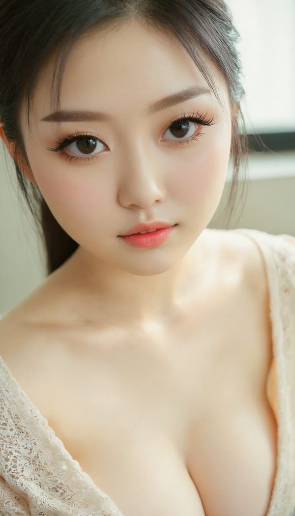 Tags: 21872187, SDXL
{"3": {"inputs": {"seed": 619142817861363, "steps": 32, "cfg": 5.28, "sampler_name": "dpmpp_2m", "scheduler": "karras", "denoise": 1.0, "model": ["27", 0], "positive": ["6", 0], "negative": ["7", 0], "latent_image": ["5", 0]}, "class_type": "KSampler"}, "4": {"inputs": {"ckpt_name": "juggernautxl.safetensors"}, "class_type": "CheckpointLoaderSimple"}, "5": {"inputs": {"width": 768, "height": 1344, "batch_size": 1}, "class_type": "EmptyLatentImage"}, "6": {"inputs": {"text": "24 year old girl, (irish:1.03), (chinese:1.02), (pale skin:0.99), (eyelashes:1.09), (seductive pose:0.98), (seductive facial expression:1.11), (cute:1.05), (beautiful eyes:1.12), (temptress:1.05), (slim:1.13), (detailed face:1.05), (blush:0.96), (idol:1.09), (double eyelids:1.13), (in a seductive pose:1.14), (large perky breasts:1.11), (cleavage:1.06), (thigh gap:0.96), (an office lady:0.95), (skin fuzz:1.05), (natural looking skin:1.04), (candid cinema:1.07), (RAW:1.00), (film:1.08), (soft lighting:1.05), (detailed skin:1.06), (portra:1.09), (textured skin:1.02)", "clip": ["27", 1]}, "class_type": "CLIPTextEncode"}, "7": {"inputs": {"text": "(bad hands:1.07), (distorted:1.05), (low resolution:1.13), (worst quality:1.11), (twisted:1.05), (open mouth:1.08), (watermark:1.09)", "clip": ["27", 1]}, "class_type": "CLIPTextEncode"}, "8": {"inputs": {"samples": ["3", 0], "vae": ["4", 2]}, "class_type": "VAEDecode"}, "25": {"inputs": {"lora_name": "nudify_xl.safetensors", "strength_model": 0.12, "strength_clip": 0.39, "model": ["4", 0], "clip": ["4", 1]}, "class_type": "LoraLoader"}, "26": {"inputs": {"lora_name": "shirtlift_SDXL_v2.safetensors", "strength_model": 0.01, "strength_clip": 0.19, "model": ["25", 0], "clip": ["25", 1]}, "class_type": "LoraLoader"}, "27": {"inputs": {"lora_name": "PerfectEyesXL.safetensors", "strength_model": 0.16, "strength_clip": 0.13, "model": ["26", 0], "clip": ["26", 1]}, "class_type": "LoraLoader"}, "30": {"inputs": {"model_name": "4x_NMKD-Superscale-SP_178000_G.pth"}, "class_type": "UpscaleModelLoader"}, "31": {"inputs": {"upscale_model": ["30", 0], "image": ["8", 0]}, "class_type": "ImageUpscaleWithModel"}, "32": {"inputs": {"upscale_method": "lanczos", "scale_by": 0.5, "image": ["31", 0]}, "class_type": "ImageScaleBy"}, "33": {"inputs": {"pixels": ["32", 0], "vae": ["4", 2]}, "class_type": "VAEEncode"}, "34": {"inputs": {"seed": 619142817861363, "steps": 32, "cfg": 5.28, "sampler_name": "dpmpp_2m", "scheduler": "karras", "denoise": 0.3, "model": ["27", 0], "positive": ["6", 0], "negative": ["7", 0], "latent_image": ["33", 0]}, "class_type": "KSampler"}, "36": {"inputs": {"samples": ["34", 0], "vae": ["4", 2]}, "class_type": "VAEDecode"}, "39": {"inputs": {"filename_prefix": "comfyapi-1728325220254", "images": ["36", 0]}, "class_type": "SaveImage"}}