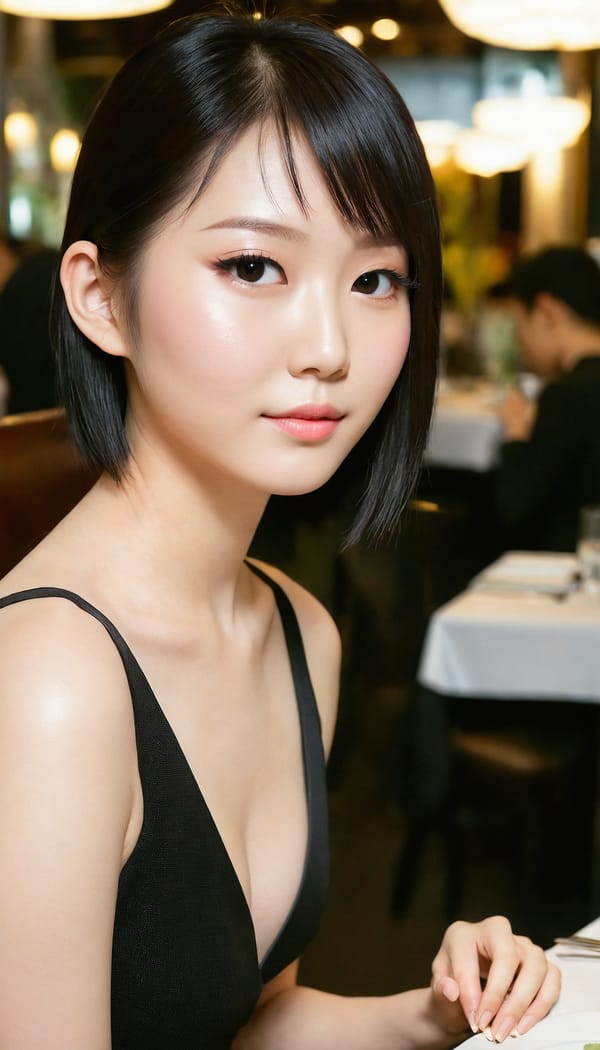 Tags: 21872187, SDXL
{"3": {"inputs": {"seed": 770551271306056, "steps": 64, "cfg": 6.03, "sampler_name": "dpmpp_2m", "scheduler": "karras", "denoise": 1.0, "model": ["27", 0], "positive": ["6", 0], "negative": ["7", 0], "latent_image": ["5", 0]}, "class_type": "KSampler"}, "4": {"inputs": {"ckpt_name": "juggernautXL_v8Rundiffusion.safetensors"}, "class_type": "CheckpointLoaderSimple"}, "5": {"inputs": {"width": 768, "height": 1344, "batch_size": 1}, "class_type": "EmptyLatentImage"}, "6": {"inputs": {"text": "24 year old girl, (taiwanese:1.04), (idol:1.08), (temptress:1.11), (blush:1.04), (seductive facial expression:0.97), (pale skin:1.12), (sexy lips:1.03), (eyelashes:1.07), (slim:1.09), (detailed face:1.04), (cute:1.14), (beautiful eyes:0.98), (double eyelids:1.13), (perky ass:0.99), (exposed ass:1.13), (looking back:1.00), (sexy ass:1.07), (thigh gap:1.01), (wearing a little black dress:1.00) at a fine dining restaurant, (candid cinema:1.01), (RAW:1.03), (detailed skin:1.03), (film:1.01), (skin fuzz:1.04), (natural looking skin:1.00), (textured skin:1.08), (portra:1.01), (soft lighting:1.08)", "clip": ["27", 1]}, "class_type": "CLIPTextEncode"}, "7": {"inputs": {"text": "(low resolution:1.08), (open mouth:1.13), (twisted:1.06), (watermark:1.13), (bad hands:1.06), (distorted:1.07), (worst quality:1.11)", "clip": ["27", 1]}, "class_type": "CLIPTextEncode"}, "8": {"inputs": {"samples": ["3", 0], "vae": ["4", 2]}, "class_type": "VAEDecode"}, "25": {"inputs": {"lora_name": "nudify_xl.safetensors", "strength_model": 0.11, "strength_clip": 0.04, "model": ["4", 0], "clip": ["4", 1]}, "class_type": "LoraLoader"}, "26": {"inputs": {"lora_name": "shirtlift_SDXL_v2.safetensors", "strength_model": 0.09, "strength_clip": 0.19, "model": ["25", 0], "clip": ["25", 1]}, "class_type": "LoraLoader"}, "27": {"inputs": {"lora_name": "PerfectEyesXL.safetensors", "strength_model": 0.09, "strength_clip": 0.17, "model": ["26", 0], "clip": ["26", 1]}, "class_type": "LoraLoader"}, "30": {"inputs": {"model_name": "4x_NMKD-Superscale-SP_178000_G.pth"}, "class_type": "UpscaleModelLoader"}, "31": {"inputs": {"upscale_model": ["30", 0], "image": ["8", 0]}, "class_type": "ImageUpscaleWithModel"}, "32": {"inputs": {"upscale_method": "lanczos", "scale_by": 0.5, "image": ["31", 0]}, "class_type": "ImageScaleBy"}, "33": {"inputs": {"pixels": ["32", 0], "vae": ["4", 2]}, "class_type": "VAEEncode"}, "34": {"inputs": {"seed": 770551271306056, "steps": 64, "cfg": 6.03, "sampler_name": "dpmpp_2m", "scheduler": "karras", "denoise": 0.3, "model": ["27", 0], "positive": ["6", 0], "negative": ["7", 0], "latent_image": ["33", 0]}, "class_type": "KSampler"}, "36": {"inputs": {"samples": ["34", 0], "vae": ["4", 2]}, "class_type": "VAEDecode"}, "39": {"inputs": {"filename_prefix": "comfyapi-1707379719287", "images": ["36", 0]}, "class_type": "SaveImage"}}