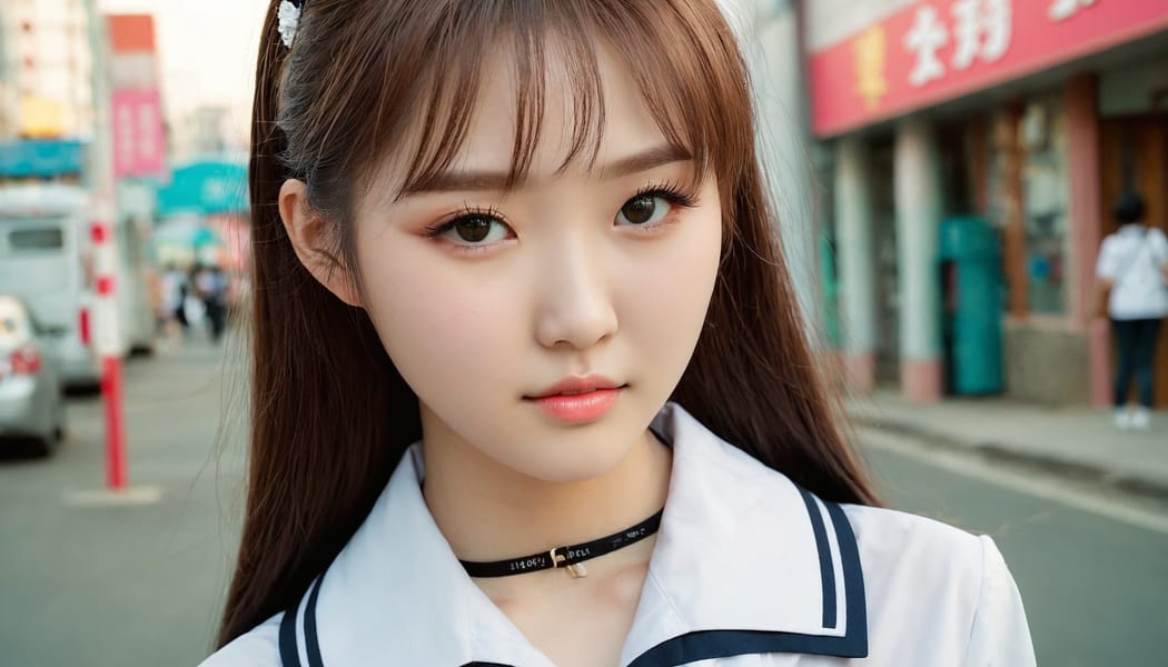 Tags: 21872187, SDXL
{"3": {"inputs": {"seed": 926054766309679, "steps": 32, "cfg": 6.9, "sampler_name": "dpmpp_2m", "scheduler": "karras", "denoise": 1.0, "model": ["27", 0], "positive": ["6", 0], "negative": ["7", 0], "latent_image": ["5", 0]}, "class_type": "KSampler"}, "4": {"inputs": {"ckpt_name": "juggernautxl.safetensors"}, "class_type": "CheckpointLoaderSimple"}, "5": {"inputs": {"width": 1344, "height": 768, "batch_size": 1}, "class_type": "EmptyLatentImage"}, "6": {"inputs": {"text": "21 year old girl, (korean:1.03), (russian:1.11), (cute:0.95), (temptress:1.09), (eyelashes:0.97), (blush:0.99), (seductive pose:0.99), (beautiful eyes:1.02), (idol:1.12), (detailed face:1.12), (seductive facial expression:1.00), (double eyelids:1.01), (slim:1.02), (pale skin:0.97), (sexy lips:1.02), (in a seductive pose:1.14), (large perky breasts:1.05), (cleavage:0.95), (thigh gap:1.14), (school uniform:1.06), choker, busy street, (RAW:1.03), (natural looking skin:1.04), (soft lighting:1.01), (textured skin:1.01), (candid cinema:1.04), (portra:1.08), (film:1.05), (detailed skin:1.01), (skin fuzz:1.01)", "clip": ["27", 1]}, "class_type": "CLIPTextEncode"}, "7": {"inputs": {"text": "(low resolution:1.07), (bad hands:1.12), (watermark:1.13), (worst quality:1.10), (distorted:1.12), (open mouth:1.13), (twisted:1.05)", "clip": ["27", 1]}, "class_type": "CLIPTextEncode"}, "8": {"inputs": {"samples": ["3", 0], "vae": ["4", 2]}, "class_type": "VAEDecode"}, "25": {"inputs": {"lora_name": "nudify_xl.safetensors", "strength_model": 0.38, "strength_clip": 0.13, "model": ["4", 0], "clip": ["4", 1]}, "class_type": "LoraLoader"}, "26": {"inputs": {"lora_name": "shirtlift_SDXL_v2.safetensors", "strength_model": 0.18, "strength_clip": 0.12, "model": ["25", 0], "clip": ["25", 1]}, "class_type": "LoraLoader"}, "27": {"inputs": {"lora_name": "PerfectEyesXL.safetensors", "strength_model": 0.11, "strength_clip": 0.17, "model": ["26", 0], "clip": ["26", 1]}, "class_type": "LoraLoader"}, "30": {"inputs": {"model_name": "4x_NMKD-Superscale-SP_178000_G.pth"}, "class_type": "UpscaleModelLoader"}, "31": {"inputs": {"upscale_model": ["30", 0], "image": ["8", 0]}, "class_type": "ImageUpscaleWithModel"}, "32": {"inputs": {"upscale_method": "lanczos", "scale_by": 0.5, "image": ["31", 0]}, "class_type": "ImageScaleBy"}, "33": {"inputs": {"pixels": ["32", 0], "vae": ["4", 2]}, "class_type": "VAEEncode"}, "34": {"inputs": {"seed": 926054766309679, "steps": 32, "cfg": 6.9, "sampler_name": "dpmpp_2m", "scheduler": "karras", "denoise": 0.3, "model": ["27", 0], "positive": ["6", 0], "negative": ["7", 0], "latent_image": ["33", 0]}, "class_type": "KSampler"}, "36": {"inputs": {"samples": ["34", 0], "vae": ["4", 2]}, "class_type": "VAEDecode"}, "39": {"inputs": {"filename_prefix": "comfyapi-1734409544667", "images": ["36", 0]}, "class_type": "SaveImage"}}