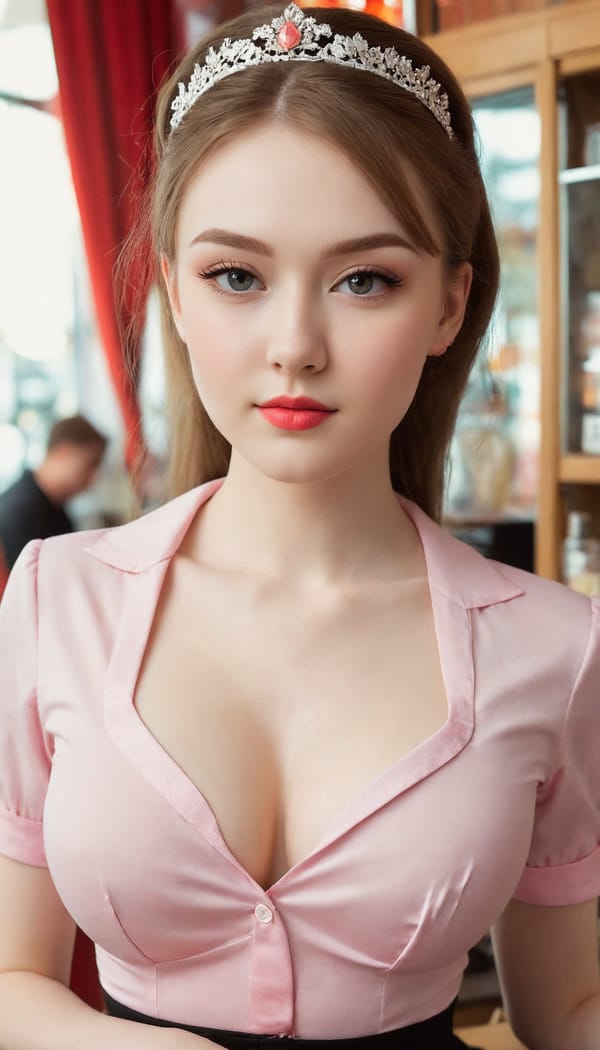 Tags: 21872187, SDXL
{"3": {"inputs": {"seed": 582643556547472, "steps": 64, "cfg": 5.14, "sampler_name": "dpmpp_2m", "scheduler": "karras", "denoise": 1.0, "model": ["27", 0], "positive": ["6", 0], "negative": ["7", 0], "latent_image": ["5", 0]}, "class_type": "KSampler"}, "4": {"inputs": {"ckpt_name": "juggernautXL_v8Rundiffusion.safetensors"}, "class_type": "CheckpointLoaderSimple"}, "5": {"inputs": {"width": 768, "height": 1344, "batch_size": 1}, "class_type": "EmptyLatentImage"}, "6": {"inputs": {"text": "23 year old girl, (russian:1.13), (slim:1.00), (detailed face:1.10), (pale skin:1.13), (idol:1.01), (double eyelids:1.01), (seductive pose:1.07), (temptress:1.02), (sexy lips:1.12), (seductive facial expression:1.14), (eyelashes:1.10), (beautiful eyes:0.99), (blush:0.99), (cute:0.99), (in a seductive pose:1.14), (large perky breasts:1.00), (cleavage:1.05), (thigh gap:1.03), (a waitress in uniform:1.07) working at a restaurant, (soft lighting:1.00), (skin fuzz:1.07), (textured skin:1.09), (candid cinema:1.01), (portra:1.07), (film:1.08), (RAW:1.06), (natural looking skin:1.02), (detailed skin:1.02)", "clip": ["27", 1]}, "class_type": "CLIPTextEncode"}, "7": {"inputs": {"text": "(watermark:1.14), (low resolution:1.05), (distorted:1.09), (bad hands:1.10), (open mouth:1.10), (worst quality:1.11), (twisted:1.06)", "clip": ["27", 1]}, "class_type": "CLIPTextEncode"}, "8": {"inputs": {"samples": ["3", 0], "vae": ["4", 2]}, "class_type": "VAEDecode"}, "25": {"inputs": {"lora_name": "nudify_xl.safetensors", "strength_model": 0.01, "strength_clip": 0.29, "model": ["4", 0], "clip": ["4", 1]}, "class_type": "LoraLoader"}, "26": {"inputs": {"lora_name": "shirtlift_SDXL_v2.safetensors", "strength_model": 0.03, "strength_clip": 0.01, "model": ["25", 0], "clip": ["25", 1]}, "class_type": "LoraLoader"}, "27": {"inputs": {"lora_name": "PerfectEyesXL.safetensors", "strength_model": 0.12, "strength_clip": 0.16, "model": ["26", 0], "clip": ["26", 1]}, "class_type": "LoraLoader"}, "30": {"inputs": {"model_name": "4x_NMKD-Superscale-SP_178000_G.pth"}, "class_type": "UpscaleModelLoader"}, "31": {"inputs": {"upscale_model": ["30", 0], "image": ["8", 0]}, "class_type": "ImageUpscaleWithModel"}, "32": {"inputs": {"upscale_method": "lanczos", "scale_by": 0.5, "image": ["31", 0]}, "class_type": "ImageScaleBy"}, "33": {"inputs": {"pixels": ["32", 0], "vae": ["4", 2]}, "class_type": "VAEEncode"}, "34": {"inputs": {"seed": 582643556547472, "steps": 64, "cfg": 5.14, "sampler_name": "dpmpp_2m", "scheduler": "karras", "denoise": 0.3, "model": ["27", 0], "positive": ["6", 0], "negative": ["7", 0], "latent_image": ["33", 0]}, "class_type": "KSampler"}, "36": {"inputs": {"samples": ["34", 0], "vae": ["4", 2]}, "class_type": "VAEDecode"}, "39": {"inputs": {"filename_prefix": "comfyapi-1706774740143", "images": ["36", 0]}, "class_type": "SaveImage"}}