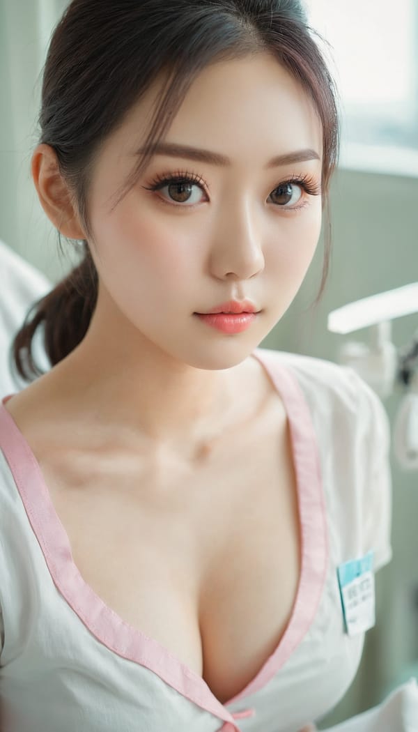 Tags: 21872187, SDXL
{"3": {"inputs": {"seed": 336317132517046, "steps": 64, "cfg": 5.0, "sampler_name": "dpmpp_2m", "scheduler": "karras", "denoise": 1.0, "model": ["27", 0], "positive": ["6", 0], "negative": ["7", 0], "latent_image": ["5", 0]}, "class_type": "KSampler"}, "4": {"inputs": {"ckpt_name": "juggernautxl.safetensors"}, "class_type": "CheckpointLoaderSimple"}, "5": {"inputs": {"width": 768, "height": 1344, "batch_size": 1}, "class_type": "EmptyLatentImage"}, "6": {"inputs": {"text": "23 year old girl, (japanese:0.97), (eyelashes:1.09), (sexy lips:1.03), (temptress:1.11), (blush:1.10), (seductive pose:1.11), (cute:1.00), (detailed face:1.02), (double eyelids:1.00), (slim:1.02), (beautiful eyes:0.95), (idol:0.96), (pale skin:1.05), (seductive facial expression:0.97), (in a seductive pose:1.14), (large perky breasts:1.00), (cleavage:0.98), (thigh gap:1.07), (nurse in uniform:1.05) working in a hospital ward, (textured skin:1.05), (portra:1.07), (skin fuzz:1.00), (RAW:1.01), (film:1.03), (candid cinema:1.09), (detailed skin:1.09), (soft lighting:1.02), (natural looking skin:1.08)", "clip": ["27", 1]}, "class_type": "CLIPTextEncode"}, "7": {"inputs": {"text": "(open mouth:1.08), (watermark:1.12), (bad hands:1.05), (twisted:1.11), (distorted:1.08), (low resolution:1.12), (worst quality:1.12)", "clip": ["27", 1]}, "class_type": "CLIPTextEncode"}, "8": {"inputs": {"samples": ["3", 0], "vae": ["4", 2]}, "class_type": "VAEDecode"}, "25": {"inputs": {"lora_name": "nudify_xl.safetensors", "strength_model": 0.18, "strength_clip": 0.25, "model": ["4", 0], "clip": ["4", 1]}, "class_type": "LoraLoader"}, "26": {"inputs": {"lora_name": "shirtlift_SDXL_v2.safetensors", "strength_model": 0.08, "strength_clip": 0.0, "model": ["25", 0], "clip": ["25", 1]}, "class_type": "LoraLoader"}, "27": {"inputs": {"lora_name": "PerfectEyesXL.safetensors", "strength_model": 0.04, "strength_clip": 0.13, "model": ["26", 0], "clip": ["26", 1]}, "class_type": "LoraLoader"}, "30": {"inputs": {"model_name": "4x_NMKD-Superscale-SP_178000_G.pth"}, "class_type": "UpscaleModelLoader"}, "31": {"inputs": {"upscale_model": ["30", 0], "image": ["8", 0]}, "class_type": "ImageUpscaleWithModel"}, "32": {"inputs": {"upscale_method": "lanczos", "scale_by": 0.5, "image": ["31", 0]}, "class_type": "ImageScaleBy"}, "33": {"inputs": {"pixels": ["32", 0], "vae": ["4", 2]}, "class_type": "VAEEncode"}, "34": {"inputs": {"seed": 336317132517046, "steps": 64, "cfg": 5.0, "sampler_name": "dpmpp_2m", "scheduler": "karras", "denoise": 0.3, "model": ["27", 0], "positive": ["6", 0], "negative": ["7", 0], "latent_image": ["33", 0]}, "class_type": "KSampler"}, "36": {"inputs": {"samples": ["34", 0], "vae": ["4", 2]}, "class_type": "VAEDecode"}, "39": {"inputs": {"filename_prefix": "comfyapi-1716732761993", "images": ["36", 0]}, "class_type": "SaveImage"}}