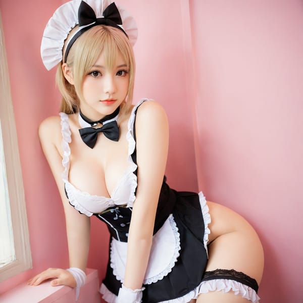 Tags: 21872187, SDXL
{"3": {"inputs": {"seed": 696298200759150, "steps": 32, "cfg": 6.13, "sampler_name": "dpmpp_2m", "scheduler": "karras", "denoise": 1.0, "model": ["27", 0], "positive": ["6", 0], "negative": ["7", 0], "latent_image": ["5", 0]}, "class_type": "KSampler"}, "4": {"inputs": {"ckpt_name": "helloworldxl.safetensors"}, "class_type": "CheckpointLoaderSimple"}, "5": {"inputs": {"width": 1024, "height": 1024, "batch_size": 1}, "class_type": "EmptyLatentImage"}, "6": {"inputs": {"text": "20 year old girl, (pale skin:0.95), (sexy lips:1.04), (cute:0.98), (double eyelids:1.04), (beautiful eyes:1.02), (eyelashes:1.11), (temptress:1.08), (seductive pose:1.03), (idol:1.05), (slim:1.05), (detailed face:0.96), (blush:1.10), (in a seductive pose:1.04), (large perky breasts:1.10), (cleavage:1.08), (thigh gap:1.09), in a (skimpy maid costume:0.98) working at a maid cafe, choker, bowtie, headband, pleated skirt, (portra:1.07), (film:1.09), (textured skin:1.00), (soft lighting:1.05), (skin fuzz:1.09), (RAW:1.09), (detailed skin:1.01), (natural looking skin:1.03), (candid cinema:1.07)", "clip": ["27", 1]}, "class_type": "CLIPTextEncode"}, "7": {"inputs": {"text": "(open mouth:1.07), (distorted:1.08), (worst quality:1.11), (twisted:1.08), (bad hands:1.13), (watermark:1.06), (low resolution:1.06)", "clip": ["27", 1]}, "class_type": "CLIPTextEncode"}, "8": {"inputs": {"samples": ["3", 0], "vae": ["4", 2]}, "class_type": "VAEDecode"}, "25": {"inputs": {"lora_name": "nudify_xl.safetensors", "strength_model": 0.07, "strength_clip": 0.34, "model": ["4", 0], "clip": ["4", 1]}, "class_type": "LoraLoader"}, "26": {"inputs": {"lora_name": "shirtlift_SDXL_v2.safetensors", "strength_model": 0.05, "strength_clip": 0.1, "model": ["25", 0], "clip": ["25", 1]}, "class_type": "LoraLoader"}, "27": {"inputs": {"lora_name": "PerfectEyesXL.safetensors", "strength_model": 0.09, "strength_clip": 0.02, "model": ["26", 0], "clip": ["26", 1]}, "class_type": "LoraLoader"}, "30": {"inputs": {"model_name": "4x_NMKD-Superscale-SP_178000_G.pth"}, "class_type": "UpscaleModelLoader"}, "31": {"inputs": {"upscale_model": ["30", 0], "image": ["8", 0]}, "class_type": "ImageUpscaleWithModel"}, "32": {"inputs": {"upscale_method": "lanczos", "scale_by": 0.5, "image": ["31", 0]}, "class_type": "ImageScaleBy"}, "33": {"inputs": {"pixels": ["32", 0], "vae": ["4", 2]}, "class_type": "VAEEncode"}, "34": {"inputs": {"seed": 696298200759150, "steps": 32, "cfg": 6.13, "sampler_name": "dpmpp_2m", "scheduler": "karras", "denoise": 0.3, "model": ["27", 0], "positive": ["6", 0], "negative": ["7", 0], "latent_image": ["33", 0]}, "class_type": "KSampler"}, "36": {"inputs": {"samples": ["34", 0], "vae": ["4", 2]}, "class_type": "VAEDecode"}, "39": {"inputs": {"filename_prefix": "comfyapi-1730444026003", "images": ["36", 0]}, "class_type": "SaveImage"}}