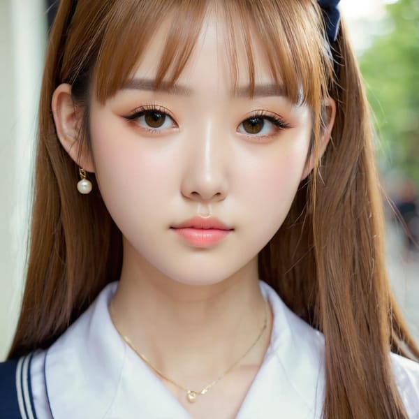 Tags: 21872187, SDXL
{"3": {"inputs": {"seed": 456126992540363, "steps": 64, "cfg": 6.99, "sampler_name": "dpmpp_2m", "scheduler": "karras", "denoise": 1.0, "model": ["27", 0], "positive": ["6", 0], "negative": ["7", 0], "latent_image": ["5", 0]}, "class_type": "KSampler"}, "4": {"inputs": {"ckpt_name": "juggernautxl.safetensors"}, "class_type": "CheckpointLoaderSimple"}, "5": {"inputs": {"width": 1024, "height": 1024, "batch_size": 1}, "class_type": "EmptyLatentImage"}, "6": {"inputs": {"text": "19 year old girl, (double eyelids:1.05), (detailed face:1.09), (sexy lips:1.03), (temptress:1.03), (seductive facial expression:1.00), (idol:0.98), (seductive pose:0.97), (beautiful eyes:0.99), (blush:1.07), (eyelashes:0.98), (pale skin:1.03), (cute:1.12), (in a seductive pose:1.10), (large perky breasts:1.02), (cleavage:1.08), (thigh gap:1.03), (school uniform:1.14), choker, busy street, (skin fuzz:1.01), (natural looking skin:1.02), (detailed skin:1.05), (film:1.00), (soft lighting:1.07), (textured skin:1.05), (candid cinema:1.06), (portra:1.06), (RAW:1.05)", "clip": ["27", 1]}, "class_type": "CLIPTextEncode"}, "7": {"inputs": {"text": "(twisted:1.10), (low resolution:1.08), (worst quality:1.05), (watermark:1.09), (open mouth:1.06), (bad hands:1.12), (distorted:1.10)", "clip": ["27", 1]}, "class_type": "CLIPTextEncode"}, "8": {"inputs": {"samples": ["3", 0], "vae": ["4", 2]}, "class_type": "VAEDecode"}, "25": {"inputs": {"lora_name": "nudify_xl.safetensors", "strength_model": 0.02, "strength_clip": 0.17, "model": ["4", 0], "clip": ["4", 1]}, "class_type": "LoraLoader"}, "26": {"inputs": {"lora_name": "shirtlift_SDXL_v2.safetensors", "strength_model": 0.09, "strength_clip": 0.15, "model": ["25", 0], "clip": ["25", 1]}, "class_type": "LoraLoader"}, "27": {"inputs": {"lora_name": "PerfectEyesXL.safetensors", "strength_model": 0.09, "strength_clip": 0.02, "model": ["26", 0], "clip": ["26", 1]}, "class_type": "LoraLoader"}, "30": {"inputs": {"model_name": "4x_NMKD-Superscale-SP_178000_G.pth"}, "class_type": "UpscaleModelLoader"}, "31": {"inputs": {"upscale_model": ["30", 0], "image": ["8", 0]}, "class_type": "ImageUpscaleWithModel"}, "32": {"inputs": {"upscale_method": "lanczos", "scale_by": 0.5, "image": ["31", 0]}, "class_type": "ImageScaleBy"}, "33": {"inputs": {"pixels": ["32", 0], "vae": ["4", 2]}, "class_type": "VAEEncode"}, "34": {"inputs": {"seed": 456126992540363, "steps": 64, "cfg": 6.99, "sampler_name": "dpmpp_2m", "scheduler": "karras", "denoise": 0.3, "model": ["27", 0], "positive": ["6", 0], "negative": ["7", 0], "latent_image": ["33", 0]}, "class_type": "KSampler"}, "36": {"inputs": {"samples": ["34", 0], "vae": ["4", 2]}, "class_type": "VAEDecode"}, "39": {"inputs": {"filename_prefix": "comfyapi-1715019856541", "images": ["36", 0]}, "class_type": "SaveImage"}}