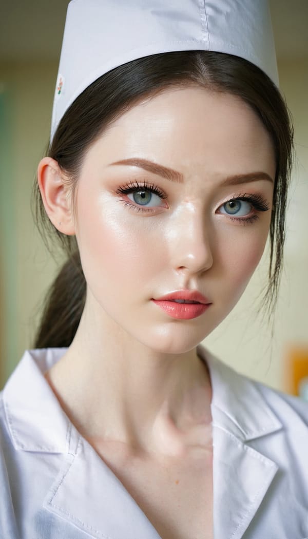 Tags: 21872187, SDXL
{"3": {"inputs": {"seed": 223666581273715, "steps": 32, "cfg": 7.78, "sampler_name": "dpmpp_2m", "scheduler": "karras", "denoise": 1.0, "model": ["27", 0], "positive": ["6", 0], "negative": ["7", 0], "latent_image": ["5", 0]}, "class_type": "KSampler"}, "4": {"inputs": {"ckpt_name": "juggernautxl.safetensors"}, "class_type": "CheckpointLoaderSimple"}, "5": {"inputs": {"width": 768, "height": 1344, "batch_size": 1}, "class_type": "EmptyLatentImage"}, "6": {"inputs": {"text": "27 year old girl, (irish:0.96), (idol:1.03), (pale skin:1.01), (double eyelids:1.09), (detailed face:0.96), (seductive pose:1.14), (sexy lips:1.13), (seductive facial expression:1.14), (temptress:1.06), (slim:0.97), (cute:0.99), (beautiful eyes:1.10), (eyelashes:1.09), (blush:0.96), (perky ass:1.02), (exposed ass:0.95), (looking back:1.00), (sexy ass:1.01), (thigh gap:1.13), (nurse in uniform:1.07) working in a hospital ward, (textured skin:1.04), (skin fuzz:1.03), (candid cinema:1.06), (detailed skin:1.02), (film:1.00), (RAW:1.05), (soft lighting:1.00), (natural looking skin:1.01), (portra:1.04)", "clip": ["27", 1]}, "class_type": "CLIPTextEncode"}, "7": {"inputs": {"text": "(watermark:1.06), (low resolution:1.10), (bad hands:1.07), (open mouth:1.06), (worst quality:1.08), (distorted:1.05), (twisted:1.09)", "clip": ["27", 1]}, "class_type": "CLIPTextEncode"}, "8": {"inputs": {"samples": ["3", 0], "vae": ["4", 2]}, "class_type": "VAEDecode"}, "25": {"inputs": {"lora_name": "nudify_xl.safetensors", "strength_model": 0.04, "strength_clip": 0.08, "model": ["4", 0], "clip": ["4", 1]}, "class_type": "LoraLoader"}, "26": {"inputs": {"lora_name": "shirtlift_SDXL_v2.safetensors", "strength_model": 0.07, "strength_clip": 0.05, "model": ["25", 0], "clip": ["25", 1]}, "class_type": "LoraLoader"}, "27": {"inputs": {"lora_name": "PerfectEyesXL.safetensors", "strength_model": 0.15, "strength_clip": 0.07, "model": ["26", 0], "clip": ["26", 1]}, "class_type": "LoraLoader"}, "30": {"inputs": {"model_name": "4x_NMKD-Superscale-SP_178000_G.pth"}, "class_type": "UpscaleModelLoader"}, "31": {"inputs": {"upscale_model": ["30", 0], "image": ["8", 0]}, "class_type": "ImageUpscaleWithModel"}, "32": {"inputs": {"upscale_method": "lanczos", "scale_by": 0.5, "image": ["31", 0]}, "class_type": "ImageScaleBy"}, "33": {"inputs": {"pixels": ["32", 0], "vae": ["4", 2]}, "class_type": "VAEEncode"}, "34": {"inputs": {"seed": 223666581273715, "steps": 32, "cfg": 7.78, "sampler_name": "dpmpp_2m", "scheduler": "karras", "denoise": 0.3, "model": ["27", 0], "positive": ["6", 0], "negative": ["7", 0], "latent_image": ["33", 0]}, "class_type": "KSampler"}, "36": {"inputs": {"samples": ["34", 0], "vae": ["4", 2]}, "class_type": "VAEDecode"}, "39": {"inputs": {"filename_prefix": "comfyapi-1713647032460", "images": ["36", 0]}, "class_type": "SaveImage"}}