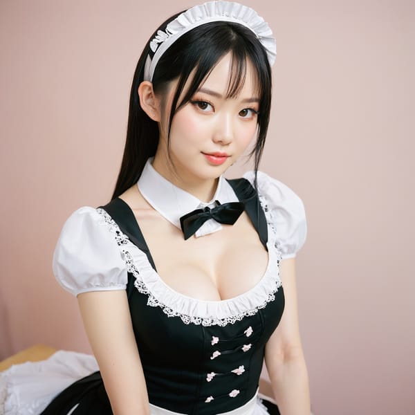 Tags: 21872187, SDXL
{"3": {"inputs": {"seed": 154610226502467, "steps": 64, "cfg": 7.65, "sampler_name": "dpmpp_2m", "scheduler": "karras", "denoise": 1.0, "model": ["27", 0], "positive": ["6", 0], "negative": ["7", 0], "latent_image": ["5", 0]}, "class_type": "KSampler"}, "4": {"inputs": {"ckpt_name": "juggernautxl.safetensors"}, "class_type": "CheckpointLoaderSimple"}, "5": {"inputs": {"width": 1024, "height": 1024, "batch_size": 1}, "class_type": "EmptyLatentImage"}, "6": {"inputs": {"text": "27 year old girl, (ukrainian:1.02), (chinese:1.10), (seductive pose:1.00), (idol:1.12), (slim:0.98), (detailed face:1.06), (double eyelids:1.10), (pale skin:1.09), (sexy lips:1.13), (temptress:1.08), (beautiful eyes:1.00), (eyelashes:1.07), (blush:1.11), (cute:1.06), (on all fours:0.97), (spreading ass cheeks:0.97), (from behind:1.07), (backboob:1.02), in a (skimpy maid costume:1.09) working at a maid cafe, choker, bowtie, headband, pleated skirt, (film:1.04), (portra:1.04), (detailed skin:1.09), (soft lighting:1.09), (natural looking skin:1.02), (textured skin:1.04), (candid cinema:1.05), (RAW:1.05), (skin fuzz:1.02)", "clip": ["27", 1]}, "class_type": "CLIPTextEncode"}, "7": {"inputs": {"text": "(open mouth:1.07), (twisted:1.05), (watermark:1.08), (worst quality:1.09), (low resolution:1.05), (distorted:1.12), (bad hands:1.08)", "clip": ["27", 1]}, "class_type": "CLIPTextEncode"}, "8": {"inputs": {"samples": ["3", 0], "vae": ["4", 2]}, "class_type": "VAEDecode"}, "25": {"inputs": {"lora_name": "nudify_xl.safetensors", "strength_model": 0.21, "strength_clip": 0.05, "model": ["4", 0], "clip": ["4", 1]}, "class_type": "LoraLoader"}, "26": {"inputs": {"lora_name": "shirtlift_SDXL_v2.safetensors", "strength_model": 0.19, "strength_clip": 0.14, "model": ["25", 0], "clip": ["25", 1]}, "class_type": "LoraLoader"}, "27": {"inputs": {"lora_name": "PerfectEyesXL.safetensors", "strength_model": 0.03, "strength_clip": 0.15, "model": ["26", 0], "clip": ["26", 1]}, "class_type": "LoraLoader"}, "30": {"inputs": {"model_name": "4x_NMKD-Superscale-SP_178000_G.pth"}, "class_type": "UpscaleModelLoader"}, "31": {"inputs": {"upscale_model": ["30", 0], "image": ["8", 0]}, "class_type": "ImageUpscaleWithModel"}, "32": {"inputs": {"upscale_method": "lanczos", "scale_by": 0.5, "image": ["31", 0]}, "class_type": "ImageScaleBy"}, "33": {"inputs": {"pixels": ["32", 0], "vae": ["4", 2]}, "class_type": "VAEEncode"}, "34": {"inputs": {"seed": 154610226502467, "steps": 64, "cfg": 7.65, "sampler_name": "dpmpp_2m", "scheduler": "karras", "denoise": 0.3, "model": ["27", 0], "positive": ["6", 0], "negative": ["7", 0], "latent_image": ["33", 0]}, "class_type": "KSampler"}, "36": {"inputs": {"samples": ["34", 0], "vae": ["4", 2]}, "class_type": "VAEDecode"}, "39": {"inputs": {"filename_prefix": "comfyapi-1734164131788", "images": ["36", 0]}, "class_type": "SaveImage"}}