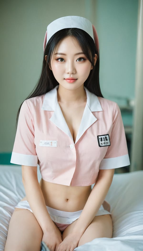 Tags: 21872187, SDXL
{"3": {"inputs": {"seed": 578026332461878, "steps": 32, "cfg": 5.21, "sampler_name": "dpmpp_2m", "scheduler": "karras", "denoise": 1.0, "model": ["27", 0], "positive": ["6", 0], "negative": ["7", 0], "latent_image": ["5", 0]}, "class_type": "KSampler"}, "4": {"inputs": {"ckpt_name": "juggernautxl.safetensors"}, "class_type": "CheckpointLoaderSimple"}, "5": {"inputs": {"width": 768, "height": 1344, "batch_size": 1}, "class_type": "EmptyLatentImage"}, "6": {"inputs": {"text": "21 year old girl, (chinese:1.02), (idol:1.08), (beautiful eyes:1.09), (sexy lips:1.07), (eyelashes:1.00), (detailed face:0.96), (pale skin:0.99), (temptress:1.11), (double eyelids:1.08), (seductive pose:1.02), (blush:1.11), (cute:1.04), (seductive facial expression:1.12), (slim:1.12), (in a seductive pose:1.02), (large perky breasts:1.00), (cleavage:1.03), (thigh gap:0.99), (nurse in uniform:1.12) working in a hospital ward, (detailed skin:1.09), (RAW:1.08), (skin fuzz:1.02), (textured skin:1.06), (portra:1.08), (film:1.03), (soft lighting:1.05), (natural looking skin:1.01), (candid cinema:1.03)", "clip": ["27", 1]}, "class_type": "CLIPTextEncode"}, "7": {"inputs": {"text": "(worst quality:1.11), (watermark:1.07), (twisted:1.14), (low resolution:1.14), (open mouth:1.11), (distorted:1.11), (bad hands:1.09)", "clip": ["27", 1]}, "class_type": "CLIPTextEncode"}, "8": {"inputs": {"samples": ["3", 0], "vae": ["4", 2]}, "class_type": "VAEDecode"}, "25": {"inputs": {"lora_name": "nudify_xl.safetensors", "strength_model": 0.22, "strength_clip": 0.35, "model": ["4", 0], "clip": ["4", 1]}, "class_type": "LoraLoader"}, "26": {"inputs": {"lora_name": "shirtlift_SDXL_v2.safetensors", "strength_model": 0.07, "strength_clip": 0.07, "model": ["25", 0], "clip": ["25", 1]}, "class_type": "LoraLoader"}, "27": {"inputs": {"lora_name": "PerfectEyesXL.safetensors", "strength_model": 0.1, "strength_clip": 0.02, "model": ["26", 0], "clip": ["26", 1]}, "class_type": "LoraLoader"}, "30": {"inputs": {"model_name": "4x_NMKD-Superscale-SP_178000_G.pth"}, "class_type": "UpscaleModelLoader"}, "31": {"inputs": {"upscale_model": ["30", 0], "image": ["8", 0]}, "class_type": "ImageUpscaleWithModel"}, "32": {"inputs": {"upscale_method": "lanczos", "scale_by": 0.5, "image": ["31", 0]}, "class_type": "ImageScaleBy"}, "33": {"inputs": {"pixels": ["32", 0], "vae": ["4", 2]}, "class_type": "VAEEncode"}, "34": {"inputs": {"seed": 578026332461878, "steps": 32, "cfg": 5.21, "sampler_name": "dpmpp_2m", "scheduler": "karras", "denoise": 0.3, "model": ["27", 0], "positive": ["6", 0], "negative": ["7", 0], "latent_image": ["33", 0]}, "class_type": "KSampler"}, "36": {"inputs": {"samples": ["34", 0], "vae": ["4", 2]}, "class_type": "VAEDecode"}, "39": {"inputs": {"filename_prefix": "comfyapi-1718626916153", "images": ["36", 0]}, "class_type": "SaveImage"}}