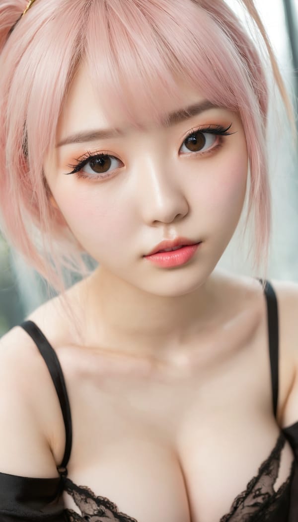 Tags: 21872187, SDXL
{"3": {"inputs": {"seed": 296408364778431, "steps": 64, "cfg": 5.26, "sampler_name": "dpmpp_2m", "scheduler": "karras", "denoise": 1.0, "model": ["27", 0], "positive": ["6", 0], "negative": ["7", 0], "latent_image": ["5", 0]}, "class_type": "KSampler"}, "4": {"inputs": {"ckpt_name": "juggernautxl.safetensors"}, "class_type": "CheckpointLoaderSimple"}, "5": {"inputs": {"width": 768, "height": 1344, "batch_size": 1}, "class_type": "EmptyLatentImage"}, "6": {"inputs": {"text": "22 year old girl, (korean:1.11), (pale skin:0.99), (beautiful eyes:0.96), (slim:1.07), (sexy lips:1.11), (seductive facial expression:1.10), (detailed face:1.02), (temptress:1.03), (seductive pose:1.13), (blush:0.99), (double eyelids:1.06), (cute:1.10), (eyelashes:1.03), (idol:0.99), (in a seductive pose:1.01), (large perky breasts:0.99), (cleavage:1.07), (thigh gap:0.99), (in a cosplay:1.01) at comiket posing for camera, (film:1.04), (skin fuzz:1.01), (detailed skin:1.07), (textured skin:1.08), (soft lighting:1.02), (RAW:1.00), (portra:1.01), (natural looking skin:1.09), (candid cinema:1.03)", "clip": ["27", 1]}, "class_type": "CLIPTextEncode"}, "7": {"inputs": {"text": "(twisted:1.13), (distorted:1.10), (watermark:1.05), (open mouth:1.08), (bad hands:1.11), (worst quality:1.07), (low resolution:1.05)", "clip": ["27", 1]}, "class_type": "CLIPTextEncode"}, "8": {"inputs": {"samples": ["3", 0], "vae": ["4", 2]}, "class_type": "VAEDecode"}, "25": {"inputs": {"lora_name": "nudify_xl.safetensors", "strength_model": 0.34, "strength_clip": 0.19, "model": ["4", 0], "clip": ["4", 1]}, "class_type": "LoraLoader"}, "26": {"inputs": {"lora_name": "shirtlift_SDXL_v2.safetensors", "strength_model": 0.16, "strength_clip": 0.03, "model": ["25", 0], "clip": ["25", 1]}, "class_type": "LoraLoader"}, "27": {"inputs": {"lora_name": "PerfectEyesXL.safetensors", "strength_model": 0.02, "strength_clip": 0.17, "model": ["26", 0], "clip": ["26", 1]}, "class_type": "LoraLoader"}, "30": {"inputs": {"model_name": "4x_NMKD-Superscale-SP_178000_G.pth"}, "class_type": "UpscaleModelLoader"}, "31": {"inputs": {"upscale_model": ["30", 0], "image": ["8", 0]}, "class_type": "ImageUpscaleWithModel"}, "32": {"inputs": {"upscale_method": "lanczos", "scale_by": 0.5, "image": ["31", 0]}, "class_type": "ImageScaleBy"}, "33": {"inputs": {"pixels": ["32", 0], "vae": ["4", 2]}, "class_type": "VAEEncode"}, "34": {"inputs": {"seed": 296408364778431, "steps": 64, "cfg": 5.26, "sampler_name": "dpmpp_2m", "scheduler": "karras", "denoise": 0.3, "model": ["27", 0], "positive": ["6", 0], "negative": ["7", 0], "latent_image": ["33", 0]}, "class_type": "KSampler"}, "36": {"inputs": {"samples": ["34", 0], "vae": ["4", 2]}, "class_type": "VAEDecode"}, "39": {"inputs": {"filename_prefix": "comfyapi-1716927670832", "images": ["36", 0]}, "class_type": "SaveImage"}}