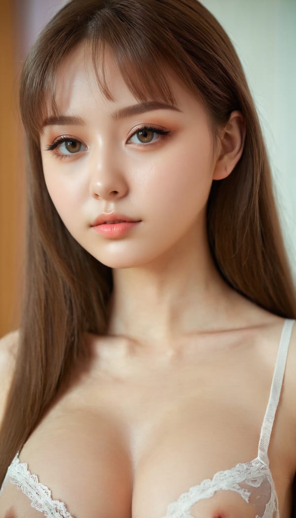 Tags: 21872187, SDXL
{"3": {"inputs": {"seed": 326512739401432, "steps": 32, "cfg": 7.48, "sampler_name": "dpmpp_2m", "scheduler": "karras", "denoise": 1.0, "model": ["27", 0], "positive": ["6", 0], "negative": ["7", 0], "latent_image": ["5", 0]}, "class_type": "KSampler"}, "4": {"inputs": {"ckpt_name": "juggernautxl.safetensors"}, "class_type": "CheckpointLoaderSimple"}, "5": {"inputs": {"width": 768, "height": 1344, "batch_size": 1}, "class_type": "EmptyLatentImage"}, "6": {"inputs": {"text": "18 year old girl, (russian:1.06), (temptress:0.99), (beautiful eyes:1.11), (double eyelids:0.96), (detailed face:1.13), (idol:0.96), (blush:1.09), (cute:1.12), (seductive pose:1.05), (eyelashes:1.06), (slim:1.07), (sexy lips:1.12), (seductive facial expression:1.05), (in a seductive pose:1.03), (large perky breasts:1.07), (cleavage:1.11), (thigh gap:0.98), (an office lady:1.04), (detailed skin:1.00), (RAW:1.06), (soft lighting:1.07), (film:1.03), (natural looking skin:1.01), (textured skin:1.07), (skin fuzz:1.07), (portra:1.02), (candid cinema:1.05)", "clip": ["27", 1]}, "class_type": "CLIPTextEncode"}, "7": {"inputs": {"text": "(watermark:1.08), (open mouth:1.07), (bad hands:1.09), (low resolution:1.11), (worst quality:1.07), (distorted:1.12), (twisted:1.09)", "clip": ["27", 1]}, "class_type": "CLIPTextEncode"}, "8": {"inputs": {"samples": ["3", 0], "vae": ["4", 2]}, "class_type": "VAEDecode"}, "25": {"inputs": {"lora_name": "nudify_xl.safetensors", "strength_model": 0.18, "strength_clip": 0.09, "model": ["4", 0], "clip": ["4", 1]}, "class_type": "LoraLoader"}, "26": {"inputs": {"lora_name": "shirtlift_SDXL_v2.safetensors", "strength_model": 0.18, "strength_clip": 0.0, "model": ["25", 0], "clip": ["25", 1]}, "class_type": "LoraLoader"}, "27": {"inputs": {"lora_name": "PerfectEyesXL.safetensors", "strength_model": 0.06, "strength_clip": 0.18, "model": ["26", 0], "clip": ["26", 1]}, "class_type": "LoraLoader"}, "30": {"inputs": {"model_name": "4x_NMKD-Superscale-SP_178000_G.pth"}, "class_type": "UpscaleModelLoader"}, "31": {"inputs": {"upscale_model": ["30", 0], "image": ["8", 0]}, "class_type": "ImageUpscaleWithModel"}, "32": {"inputs": {"upscale_method": "lanczos", "scale_by": 0.5, "image": ["31", 0]}, "class_type": "ImageScaleBy"}, "33": {"inputs": {"pixels": ["32", 0], "vae": ["4", 2]}, "class_type": "VAEEncode"}, "34": {"inputs": {"seed": 326512739401432, "steps": 32, "cfg": 7.48, "sampler_name": "dpmpp_2m", "scheduler": "karras", "denoise": 0.3, "model": ["27", 0], "positive": ["6", 0], "negative": ["7", 0], "latent_image": ["33", 0]}, "class_type": "KSampler"}, "36": {"inputs": {"samples": ["34", 0], "vae": ["4", 2]}, "class_type": "VAEDecode"}, "39": {"inputs": {"filename_prefix": "comfyapi-1713849326264", "images": ["36", 0]}, "class_type": "SaveImage"}}