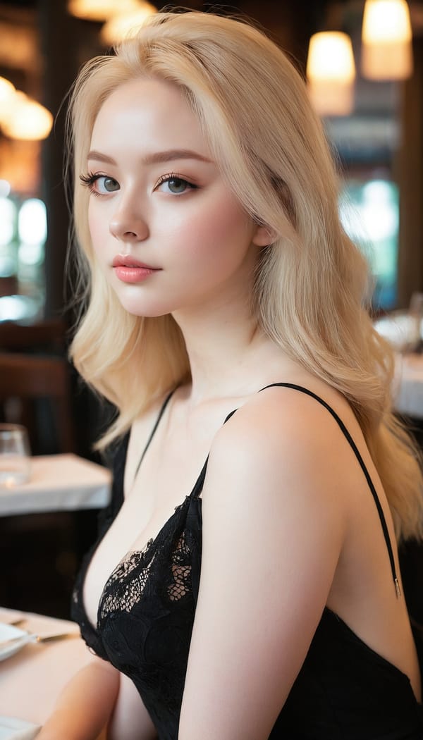 Tags: 21872187, SDXL
{"3": {"inputs": {"seed": 384678649777259, "steps": 32, "cfg": 6.58, "sampler_name": "dpmpp_2m", "scheduler": "karras", "denoise": 1.0, "model": ["27", 0], "positive": ["6", 0], "negative": ["7", 0], "latent_image": ["5", 0]}, "class_type": "KSampler"}, "4": {"inputs": {"ckpt_name": "juggernautxl.safetensors"}, "class_type": "CheckpointLoaderSimple"}, "5": {"inputs": {"width": 768, "height": 1344, "batch_size": 1}, "class_type": "EmptyLatentImage"}, "6": {"inputs": {"text": "20 year old girl, (sexy lips:1.03), (double eyelids:1.12), (seductive facial expression:1.10), (blush:1.09), (cute:1.00), (temptress:1.13), (seductive pose:1.08), (detailed face:1.01), (pale skin:1.13), (eyelashes:0.97), (idol:0.96), (slim:1.12), (perky ass:1.03), (exposed ass:1.11), (looking back:0.99), (sexy ass:1.11), (thigh gap:1.01), (wearing a little black dress:1.06) at a fine dining restaurant, (soft lighting:1.05), (natural looking skin:1.08), (portra:1.01), (RAW:1.03), (textured skin:1.05), (film:1.00), (detailed skin:1.08), (skin fuzz:1.06), (candid cinema:1.01)", "clip": ["27", 1]}, "class_type": "CLIPTextEncode"}, "7": {"inputs": {"text": "(worst quality:1.07), (open mouth:1.06), (watermark:1.06), (low resolution:1.13), (twisted:1.12), (bad hands:1.10), (distorted:1.11)", "clip": ["27", 1]}, "class_type": "CLIPTextEncode"}, "8": {"inputs": {"samples": ["3", 0], "vae": ["4", 2]}, "class_type": "VAEDecode"}, "25": {"inputs": {"lora_name": "nudify_xl.safetensors", "strength_model": 0.07, "strength_clip": 0.08, "model": ["4", 0], "clip": ["4", 1]}, "class_type": "LoraLoader"}, "26": {"inputs": {"lora_name": "shirtlift_SDXL_v2.safetensors", "strength_model": 0.01, "strength_clip": 0.16, "model": ["25", 0], "clip": ["25", 1]}, "class_type": "LoraLoader"}, "27": {"inputs": {"lora_name": "PerfectEyesXL.safetensors", "strength_model": 0.06, "strength_clip": 0.15, "model": ["26", 0], "clip": ["26", 1]}, "class_type": "LoraLoader"}, "30": {"inputs": {"model_name": "4x_NMKD-Superscale-SP_178000_G.pth"}, "class_type": "UpscaleModelLoader"}, "31": {"inputs": {"upscale_model": ["30", 0], "image": ["8", 0]}, "class_type": "ImageUpscaleWithModel"}, "32": {"inputs": {"upscale_method": "lanczos", "scale_by": 0.5, "image": ["31", 0]}, "class_type": "ImageScaleBy"}, "33": {"inputs": {"pixels": ["32", 0], "vae": ["4", 2]}, "class_type": "VAEEncode"}, "34": {"inputs": {"seed": 384678649777259, "steps": 32, "cfg": 6.58, "sampler_name": "dpmpp_2m", "scheduler": "karras", "denoise": 0.3, "model": ["27", 0], "positive": ["6", 0], "negative": ["7", 0], "latent_image": ["33", 0]}, "class_type": "KSampler"}, "36": {"inputs": {"samples": ["34", 0], "vae": ["4", 2]}, "class_type": "VAEDecode"}, "39": {"inputs": {"filename_prefix": "comfyapi-1734247171875", "images": ["36", 0]}, "class_type": "SaveImage"}}