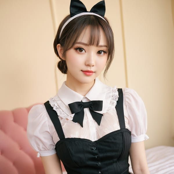 Tags: 21872187, SDXL
{"3": {"inputs": {"seed": 969172823431907, "steps": 64, "cfg": 5.98, "sampler_name": "dpmpp_2m", "scheduler": "karras", "denoise": 1.0, "model": ["27", 0], "positive": ["6", 0], "negative": ["7", 0], "latent_image": ["5", 0]}, "class_type": "KSampler"}, "4": {"inputs": {"ckpt_name": "juggernautxl.safetensors"}, "class_type": "CheckpointLoaderSimple"}, "5": {"inputs": {"width": 1024, "height": 1024, "batch_size": 1}, "class_type": "EmptyLatentImage"}, "6": {"inputs": {"text": "28 year old girl, (cute:0.98), (beautiful eyes:1.05), (idol:1.08), (double eyelids:1.13), (pale skin:0.95), (sexy lips:1.03), (eyelashes:1.05), (seductive pose:0.99), (blush:1.00), (temptress:1.12), (detailed face:1.07), (slim:1.07), (seductive facial expression:0.97), (perky ass:0.97), (exposed ass:1.10), (looking back:1.12), (sexy ass:1.11), (thigh gap:1.10), in a (skimpy maid costume:1.06) working at a maid cafe, choker, bowtie, headband, pleated skirt, (portra:1.09), (textured skin:1.06), (detailed skin:1.04), (RAW:1.05), (film:1.05), (soft lighting:1.05), (skin fuzz:1.08), (candid cinema:1.01), (natural looking skin:1.07)", "clip": ["27", 1]}, "class_type": "CLIPTextEncode"}, "7": {"inputs": {"text": "(bad hands:1.08), (low resolution:1.13), (worst quality:1.05), (watermark:1.06), (open mouth:1.07), (distorted:1.13), (twisted:1.12)", "clip": ["27", 1]}, "class_type": "CLIPTextEncode"}, "8": {"inputs": {"samples": ["3", 0], "vae": ["4", 2]}, "class_type": "VAEDecode"}, "25": {"inputs": {"lora_name": "nudify_xl.safetensors", "strength_model": 0.23, "strength_clip": 0.32, "model": ["4", 0], "clip": ["4", 1]}, "class_type": "LoraLoader"}, "26": {"inputs": {"lora_name": "shirtlift_SDXL_v2.safetensors", "strength_model": 0.04, "strength_clip": 0.03, "model": ["25", 0], "clip": ["25", 1]}, "class_type": "LoraLoader"}, "27": {"inputs": {"lora_name": "PerfectEyesXL.safetensors", "strength_model": 0.01, "strength_clip": 0.09, "model": ["26", 0], "clip": ["26", 1]}, "class_type": "LoraLoader"}, "30": {"inputs": {"model_name": "4x_NMKD-Superscale-SP_178000_G.pth"}, "class_type": "UpscaleModelLoader"}, "31": {"inputs": {"upscale_model": ["30", 0], "image": ["8", 0]}, "class_type": "ImageUpscaleWithModel"}, "32": {"inputs": {"upscale_method": "lanczos", "scale_by": 0.5, "image": ["31", 0]}, "class_type": "ImageScaleBy"}, "33": {"inputs": {"pixels": ["32", 0], "vae": ["4", 2]}, "class_type": "VAEEncode"}, "34": {"inputs": {"seed": 969172823431907, "steps": 64, "cfg": 5.98, "sampler_name": "dpmpp_2m", "scheduler": "karras", "denoise": 0.3, "model": ["27", 0], "positive": ["6", 0], "negative": ["7", 0], "latent_image": ["33", 0]}, "class_type": "KSampler"}, "36": {"inputs": {"samples": ["34", 0], "vae": ["4", 2]}, "class_type": "VAEDecode"}, "39": {"inputs": {"filename_prefix": "comfyapi-1724058392283", "images": ["36", 0]}, "class_type": "SaveImage"}}