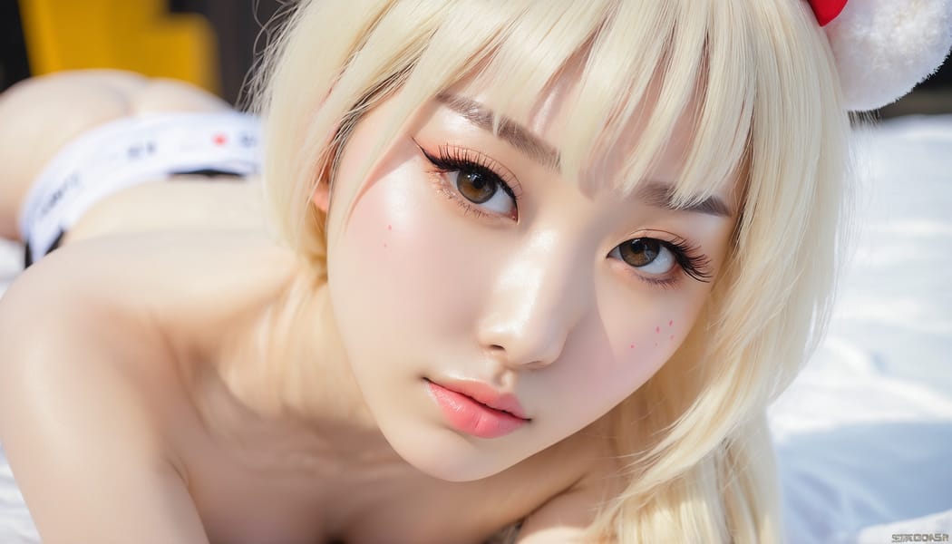 Tags: 21872187, SDXL
{"3": {"inputs": {"seed": 804160132674190, "steps": 32, "cfg": 7.9, "sampler_name": "dpmpp_2m", "scheduler": "karras", "denoise": 1.0, "model": ["27", 0], "positive": ["6", 0], "negative": ["7", 0], "latent_image": ["5", 0]}, "class_type": "KSampler"}, "4": {"inputs": {"ckpt_name": "juggernautxl.safetensors"}, "class_type": "CheckpointLoaderSimple"}, "5": {"inputs": {"width": 1344, "height": 768, "batch_size": 1}, "class_type": "EmptyLatentImage"}, "6": {"inputs": {"text": "20 year old girl, (korean:1.14), (russian:1.02), (seductive pose:1.12), (idol:0.95), (sexy lips:1.07), (seductive facial expression:1.05), (beautiful eyes:0.99), (slim:1.06), (eyelashes:1.09), (blush:1.08), (double eyelids:1.11), (pale skin:1.12), (temptress:0.96), (cute:1.01), (on all fours:1.04), (spreading ass cheeks:1.10), (from behind:0.98), (backboob:0.95), (in a cosplay:1.12) at comiket posing for camera, (soft lighting:1.00), (portra:1.08), (RAW:1.00), (film:1.06), (textured skin:1.01), (detailed skin:1.03), (natural looking skin:1.03), (candid cinema:1.06), (skin fuzz:1.00)", "clip": ["27", 1]}, "class_type": "CLIPTextEncode"}, "7": {"inputs": {"text": "(worst quality:1.14), (watermark:1.09), (low resolution:1.13), (twisted:1.05), (bad hands:1.05), (open mouth:1.08), (distorted:1.06)", "clip": ["27", 1]}, "class_type": "CLIPTextEncode"}, "8": {"inputs": {"samples": ["3", 0], "vae": ["4", 2]}, "class_type": "VAEDecode"}, "25": {"inputs": {"lora_name": "nudify_xl.safetensors", "strength_model": 0.18, "strength_clip": 0.32, "model": ["4", 0], "clip": ["4", 1]}, "class_type": "LoraLoader"}, "26": {"inputs": {"lora_name": "shirtlift_SDXL_v2.safetensors", "strength_model": 0.0, "strength_clip": 0.0, "model": ["25", 0], "clip": ["25", 1]}, "class_type": "LoraLoader"}, "27": {"inputs": {"lora_name": "PerfectEyesXL.safetensors", "strength_model": 0.14, "strength_clip": 0.12, "model": ["26", 0], "clip": ["26", 1]}, "class_type": "LoraLoader"}, "30": {"inputs": {"model_name": "4x_NMKD-Superscale-SP_178000_G.pth"}, "class_type": "UpscaleModelLoader"}, "31": {"inputs": {"upscale_model": ["30", 0], "image": ["8", 0]}, "class_type": "ImageUpscaleWithModel"}, "32": {"inputs": {"upscale_method": "lanczos", "scale_by": 0.5, "image": ["31", 0]}, "class_type": "ImageScaleBy"}, "33": {"inputs": {"pixels": ["32", 0], "vae": ["4", 2]}, "class_type": "VAEEncode"}, "34": {"inputs": {"seed": 804160132674190, "steps": 32, "cfg": 7.9, "sampler_name": "dpmpp_2m", "scheduler": "karras", "denoise": 0.3, "model": ["27", 0], "positive": ["6", 0], "negative": ["7", 0], "latent_image": ["33", 0]}, "class_type": "KSampler"}, "36": {"inputs": {"samples": ["34", 0], "vae": ["4", 2]}, "class_type": "VAEDecode"}, "39": {"inputs": {"filename_prefix": "comfyapi-1716618505776", "images": ["36", 0]}, "class_type": "SaveImage"}}