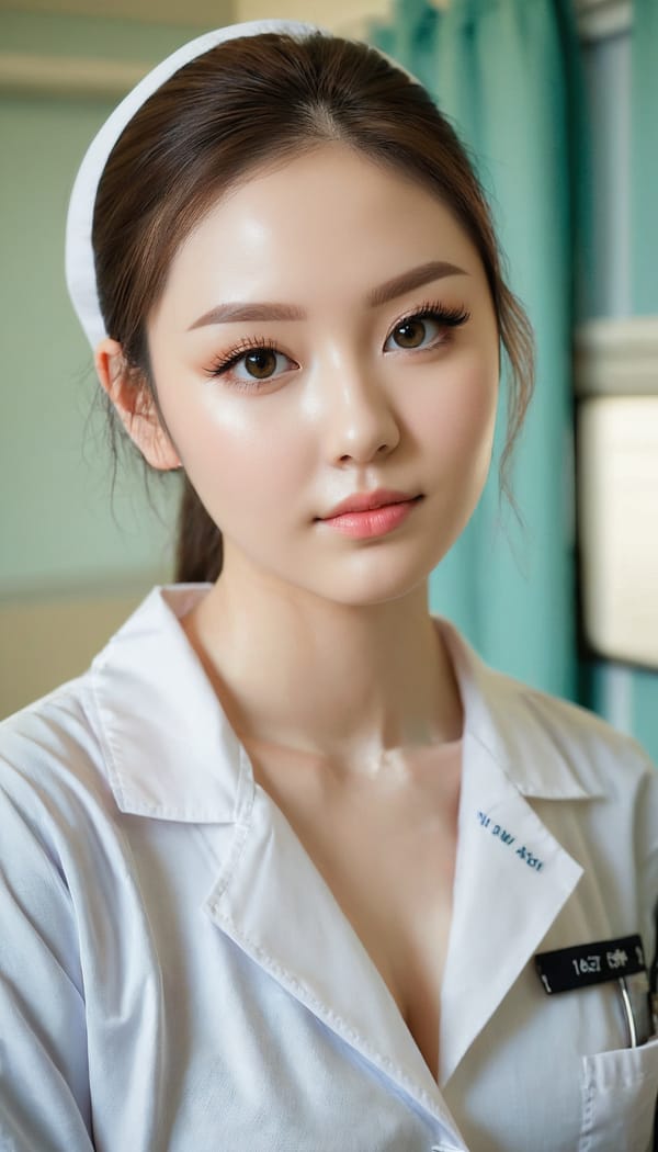 Tags: 21872187, SDXL
{"3": {"inputs": {"seed": 501425536799056, "steps": 32, "cfg": 7.56, "sampler_name": "dpmpp_2m", "scheduler": "karras", "denoise": 1.0, "model": ["27", 0], "positive": ["6", 0], "negative": ["7", 0], "latent_image": ["5", 0]}, "class_type": "KSampler"}, "4": {"inputs": {"ckpt_name": "juggernautxl.safetensors"}, "class_type": "CheckpointLoaderSimple"}, "5": {"inputs": {"width": 768, "height": 1344, "batch_size": 1}, "class_type": "EmptyLatentImage"}, "6": {"inputs": {"text": "25 year old girl, (seductive facial expression:1.08), (double eyelids:1.02), (detailed face:0.99), (beautiful eyes:1.06), (slim:0.99), (idol:0.96), (pale skin:1.06), (temptress:1.03), (cute:1.05), (eyelashes:1.14), (seductive pose:1.14), (sexy lips:1.05), (on all fours:0.96), (spreading ass cheeks:1.03), (from behind:1.10), (backboob:1.07), (nurse in uniform:1.07) working in a hospital ward, (skin fuzz:1.01), (textured skin:1.01), (natural looking skin:1.07), (portra:1.04), (soft lighting:1.06), (RAW:1.08), (detailed skin:1.08), (film:1.04), (candid cinema:1.06)", "clip": ["27", 1]}, "class_type": "CLIPTextEncode"}, "7": {"inputs": {"text": "(open mouth:1.05), (watermark:1.05), (bad hands:1.08), (worst quality:1.10), (distorted:1.11), (twisted:1.09), (low resolution:1.11)", "clip": ["27", 1]}, "class_type": "CLIPTextEncode"}, "8": {"inputs": {"samples": ["3", 0], "vae": ["4", 2]}, "class_type": "VAEDecode"}, "25": {"inputs": {"lora_name": "nudify_xl.safetensors", "strength_model": 0.25, "strength_clip": 0.37, "model": ["4", 0], "clip": ["4", 1]}, "class_type": "LoraLoader"}, "26": {"inputs": {"lora_name": "shirtlift_SDXL_v2.safetensors", "strength_model": 0.03, "strength_clip": 0.18, "model": ["25", 0], "clip": ["25", 1]}, "class_type": "LoraLoader"}, "27": {"inputs": {"lora_name": "PerfectEyesXL.safetensors", "strength_model": 0.07, "strength_clip": 0.07, "model": ["26", 0], "clip": ["26", 1]}, "class_type": "LoraLoader"}, "30": {"inputs": {"model_name": "4x_NMKD-Superscale-SP_178000_G.pth"}, "class_type": "UpscaleModelLoader"}, "31": {"inputs": {"upscale_model": ["30", 0], "image": ["8", 0]}, "class_type": "ImageUpscaleWithModel"}, "32": {"inputs": {"upscale_method": "lanczos", "scale_by": 0.5, "image": ["31", 0]}, "class_type": "ImageScaleBy"}, "33": {"inputs": {"pixels": ["32", 0], "vae": ["4", 2]}, "class_type": "VAEEncode"}, "34": {"inputs": {"seed": 501425536799056, "steps": 32, "cfg": 7.56, "sampler_name": "dpmpp_2m", "scheduler": "karras", "denoise": 0.3, "model": ["27", 0], "positive": ["6", 0], "negative": ["7", 0], "latent_image": ["33", 0]}, "class_type": "KSampler"}, "36": {"inputs": {"samples": ["34", 0], "vae": ["4", 2]}, "class_type": "VAEDecode"}, "39": {"inputs": {"filename_prefix": "comfyapi-1714007365169", "images": ["36", 0]}, "class_type": "SaveImage"}}