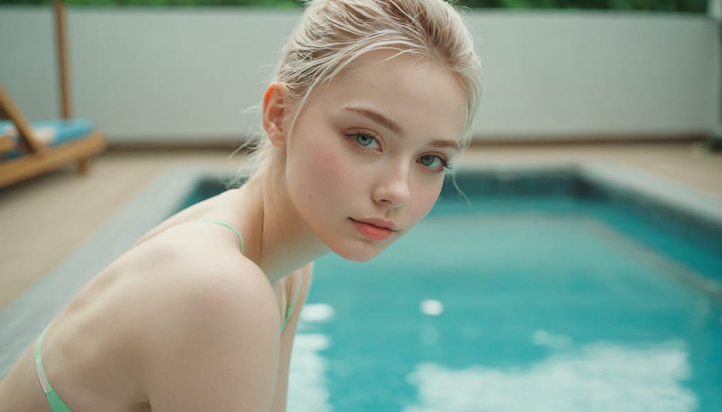 Tags: 21872187, SDXL
{"3": {"inputs": {"seed": 327859345710308, "steps": 32, "cfg": 5.9, "sampler_name": "dpmpp_2m", "scheduler": "karras", "denoise": 1.0, "model": ["27", 0], "positive": ["6", 0], "negative": ["7", 0], "latent_image": ["5", 0]}, "class_type": "KSampler"}, "4": {"inputs": {"ckpt_name": "juggernautxl.safetensors"}, "class_type": "CheckpointLoaderSimple"}, "5": {"inputs": {"width": 1344, "height": 768, "batch_size": 1}, "class_type": "EmptyLatentImage"}, "6": {"inputs": {"text": "19 year old girl, (ukrainian:1.06), (sexy lips:1.14), (detailed face:1.08), (double eyelids:1.07), (slim:1.08), (blush:1.06), (eyelashes:1.08), (temptress:1.03), (seductive facial expression:1.11), (cute:1.09), (idol:1.00), (pale skin:1.06), (seductive pose:1.02), (beautiful eyes:1.10), (perky ass:1.11), (exposed ass:1.14), (looking back:1.10), (sexy ass:1.11), (thigh gap:1.03), (in a swimsuit:0.99) at a pool, (film:1.08), (RAW:1.09), (skin fuzz:1.08), (textured skin:1.02), (candid cinema:1.08), (portra:1.08), (soft lighting:1.00), (natural looking skin:1.01), (detailed skin:1.06)", "clip": ["27", 1]}, "class_type": "CLIPTextEncode"}, "7": {"inputs": {"text": "(worst quality:1.10), (watermark:1.08), (open mouth:1.08), (twisted:1.05), (bad hands:1.12), (distorted:1.06), (low resolution:1.09)", "clip": ["27", 1]}, "class_type": "CLIPTextEncode"}, "8": {"inputs": {"samples": ["3", 0], "vae": ["4", 2]}, "class_type": "VAEDecode"}, "25": {"inputs": {"lora_name": "nudify_xl.safetensors", "strength_model": 0.02, "strength_clip": 0.15, "model": ["4", 0], "clip": ["4", 1]}, "class_type": "LoraLoader"}, "26": {"inputs": {"lora_name": "shirtlift_SDXL_v2.safetensors", "strength_model": 0.1, "strength_clip": 0.0, "model": ["25", 0], "clip": ["25", 1]}, "class_type": "LoraLoader"}, "27": {"inputs": {"lora_name": "PerfectEyesXL.safetensors", "strength_model": 0.01, "strength_clip": 0.01, "model": ["26", 0], "clip": ["26", 1]}, "class_type": "LoraLoader"}, "30": {"inputs": {"model_name": "4x_NMKD-Superscale-SP_178000_G.pth"}, "class_type": "UpscaleModelLoader"}, "31": {"inputs": {"upscale_model": ["30", 0], "image": ["8", 0]}, "class_type": "ImageUpscaleWithModel"}, "32": {"inputs": {"upscale_method": "lanczos", "scale_by": 0.5, "image": ["31", 0]}, "class_type": "ImageScaleBy"}, "33": {"inputs": {"pixels": ["32", 0], "vae": ["4", 2]}, "class_type": "VAEEncode"}, "34": {"inputs": {"seed": 327859345710308, "steps": 32, "cfg": 5.9, "sampler_name": "dpmpp_2m", "scheduler": "karras", "denoise": 0.3, "model": ["27", 0], "positive": ["6", 0], "negative": ["7", 0], "latent_image": ["33", 0]}, "class_type": "KSampler"}, "36": {"inputs": {"samples": ["34", 0], "vae": ["4", 2]}, "class_type": "VAEDecode"}, "39": {"inputs": {"filename_prefix": "comfyapi-1733134074116", "images": ["36", 0]}, "class_type": "SaveImage"}}