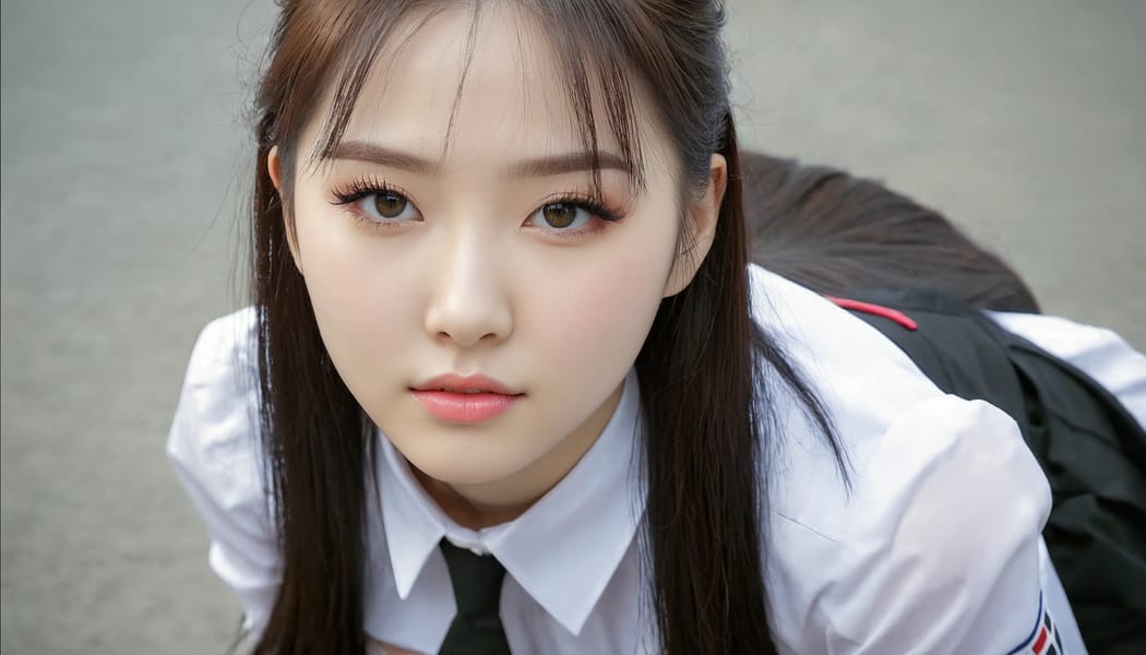 Tags: 21872187, SDXL
{"3": {"inputs": {"seed": 635376970860730, "steps": 32, "cfg": 5.34, "sampler_name": "dpmpp_2m", "scheduler": "karras", "denoise": 1.0, "model": ["27", 0], "positive": ["6", 0], "negative": ["7", 0], "latent_image": ["5", 0]}, "class_type": "KSampler"}, "4": {"inputs": {"ckpt_name": "juggernautxl.safetensors"}, "class_type": "CheckpointLoaderSimple"}, "5": {"inputs": {"width": 1344, "height": 768, "batch_size": 1}, "class_type": "EmptyLatentImage"}, "6": {"inputs": {"text": "27 year old girl, (russian:0.96), (korean:1.13), (idol:1.02), (beautiful eyes:1.04), (eyelashes:1.08), (pale skin:1.04), (slim:1.06), (seductive pose:1.10), (double eyelids:1.06), (sexy lips:1.05), (blush:0.98), (temptress:1.06), (on all fours:1.06), (spreading ass cheeks:1.01), (from behind:1.14), (backboob:1.02), (school uniform:1.11), choker, busy street, (film:1.02), (soft lighting:1.03), (detailed skin:1.01), (portra:1.00), (textured skin:1.00), (candid cinema:1.03), (natural looking skin:1.05), (RAW:1.05), (skin fuzz:1.05)", "clip": ["27", 1]}, "class_type": "CLIPTextEncode"}, "7": {"inputs": {"text": "(distorted:1.13), (low resolution:1.12), (twisted:1.13), (worst quality:1.06), (open mouth:1.05), (bad hands:1.11), (watermark:1.12)", "clip": ["27", 1]}, "class_type": "CLIPTextEncode"}, "8": {"inputs": {"samples": ["3", 0], "vae": ["4", 2]}, "class_type": "VAEDecode"}, "25": {"inputs": {"lora_name": "nudify_xl.safetensors", "strength_model": 0.26, "strength_clip": 0.11, "model": ["4", 0], "clip": ["4", 1]}, "class_type": "LoraLoader"}, "26": {"inputs": {"lora_name": "shirtlift_SDXL_v2.safetensors", "strength_model": 0.14, "strength_clip": 0.17, "model": ["25", 0], "clip": ["25", 1]}, "class_type": "LoraLoader"}, "27": {"inputs": {"lora_name": "PerfectEyesXL.safetensors", "strength_model": 0.18, "strength_clip": 0.08, "model": ["26", 0], "clip": ["26", 1]}, "class_type": "LoraLoader"}, "30": {"inputs": {"model_name": "4x_NMKD-Superscale-SP_178000_G.pth"}, "class_type": "UpscaleModelLoader"}, "31": {"inputs": {"upscale_model": ["30", 0], "image": ["8", 0]}, "class_type": "ImageUpscaleWithModel"}, "32": {"inputs": {"upscale_method": "lanczos", "scale_by": 0.5, "image": ["31", 0]}, "class_type": "ImageScaleBy"}, "33": {"inputs": {"pixels": ["32", 0], "vae": ["4", 2]}, "class_type": "VAEEncode"}, "34": {"inputs": {"seed": 635376970860730, "steps": 32, "cfg": 5.34, "sampler_name": "dpmpp_2m", "scheduler": "karras", "denoise": 0.3, "model": ["27", 0], "positive": ["6", 0], "negative": ["7", 0], "latent_image": ["33", 0]}, "class_type": "KSampler"}, "36": {"inputs": {"samples": ["34", 0], "vae": ["4", 2]}, "class_type": "VAEDecode"}, "39": {"inputs": {"filename_prefix": "comfyapi-1734830017267", "images": ["36", 0]}, "class_type": "SaveImage"}}