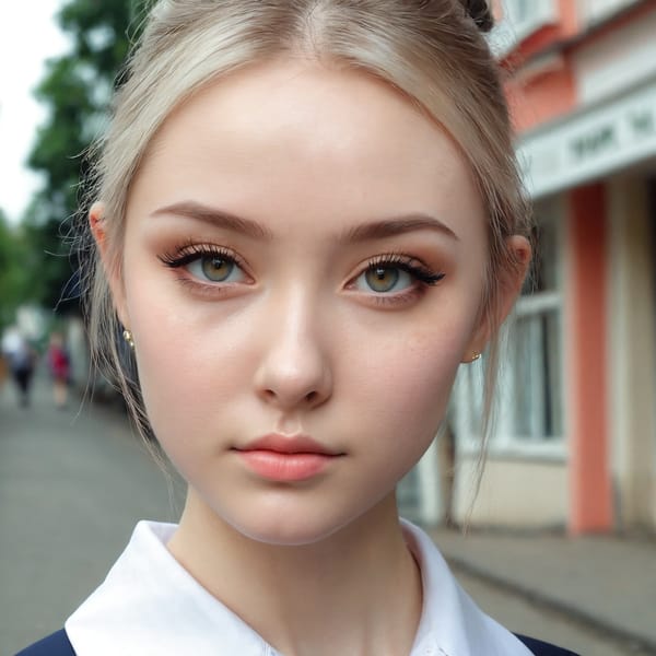 Tags: 21872187, SDXL
{"3": {"inputs": {"seed": 718048374213015, "steps": 64, "cfg": 7.65, "sampler_name": "dpmpp_2m", "scheduler": "karras", "denoise": 1.0, "model": ["27", 0], "positive": ["6", 0], "negative": ["7", 0], "latent_image": ["5", 0]}, "class_type": "KSampler"}, "4": {"inputs": {"ckpt_name": "juggernautxl.safetensors"}, "class_type": "CheckpointLoaderSimple"}, "5": {"inputs": {"width": 1024, "height": 1024, "batch_size": 1}, "class_type": "EmptyLatentImage"}, "6": {"inputs": {"text": "23 year old girl, (russian:0.95), (temptress:0.97), (slim:1.10), (double eyelids:1.09), (seductive facial expression:1.06), (idol:1.04), (seductive pose:1.05), (pale skin:1.02), (beautiful eyes:1.02), (detailed face:0.99), (sexy lips:0.97), (eyelashes:1.01), (cute:1.12), (blush:1.02), (perky ass:1.05), (exposed ass:0.98), (looking back:1.02), (sexy ass:1.14), (thigh gap:1.14), (school uniform:1.09), choker, busy street, (skin fuzz:1.09), (soft lighting:1.00), (portra:1.09), (RAW:1.09), (natural looking skin:1.09), (candid cinema:1.09), (film:1.09), (detailed skin:1.08), (textured skin:1.04)", "clip": ["27", 1]}, "class_type": "CLIPTextEncode"}, "7": {"inputs": {"text": "(open mouth:1.12), (low resolution:1.11), (twisted:1.12), (distorted:1.14), (bad hands:1.13), (watermark:1.12), (worst quality:1.07)", "clip": ["27", 1]}, "class_type": "CLIPTextEncode"}, "8": {"inputs": {"samples": ["3", 0], "vae": ["4", 2]}, "class_type": "VAEDecode"}, "25": {"inputs": {"lora_name": "nudify_xl.safetensors", "strength_model": 0.2, "strength_clip": 0.03, "model": ["4", 0], "clip": ["4", 1]}, "class_type": "LoraLoader"}, "26": {"inputs": {"lora_name": "shirtlift_SDXL_v2.safetensors", "strength_model": 0.12, "strength_clip": 0.0, "model": ["25", 0], "clip": ["25", 1]}, "class_type": "LoraLoader"}, "27": {"inputs": {"lora_name": "PerfectEyesXL.safetensors", "strength_model": 0.18, "strength_clip": 0.13, "model": ["26", 0], "clip": ["26", 1]}, "class_type": "LoraLoader"}, "30": {"inputs": {"model_name": "4x_NMKD-Superscale-SP_178000_G.pth"}, "class_type": "UpscaleModelLoader"}, "31": {"inputs": {"upscale_model": ["30", 0], "image": ["8", 0]}, "class_type": "ImageUpscaleWithModel"}, "32": {"inputs": {"upscale_method": "lanczos", "scale_by": 0.5, "image": ["31", 0]}, "class_type": "ImageScaleBy"}, "33": {"inputs": {"pixels": ["32", 0], "vae": ["4", 2]}, "class_type": "VAEEncode"}, "34": {"inputs": {"seed": 718048374213015, "steps": 64, "cfg": 7.65, "sampler_name": "dpmpp_2m", "scheduler": "karras", "denoise": 0.3, "model": ["27", 0], "positive": ["6", 0], "negative": ["7", 0], "latent_image": ["33", 0]}, "class_type": "KSampler"}, "36": {"inputs": {"samples": ["34", 0], "vae": ["4", 2]}, "class_type": "VAEDecode"}, "39": {"inputs": {"filename_prefix": "comfyapi-1715948693783", "images": ["36", 0]}, "class_type": "SaveImage"}}