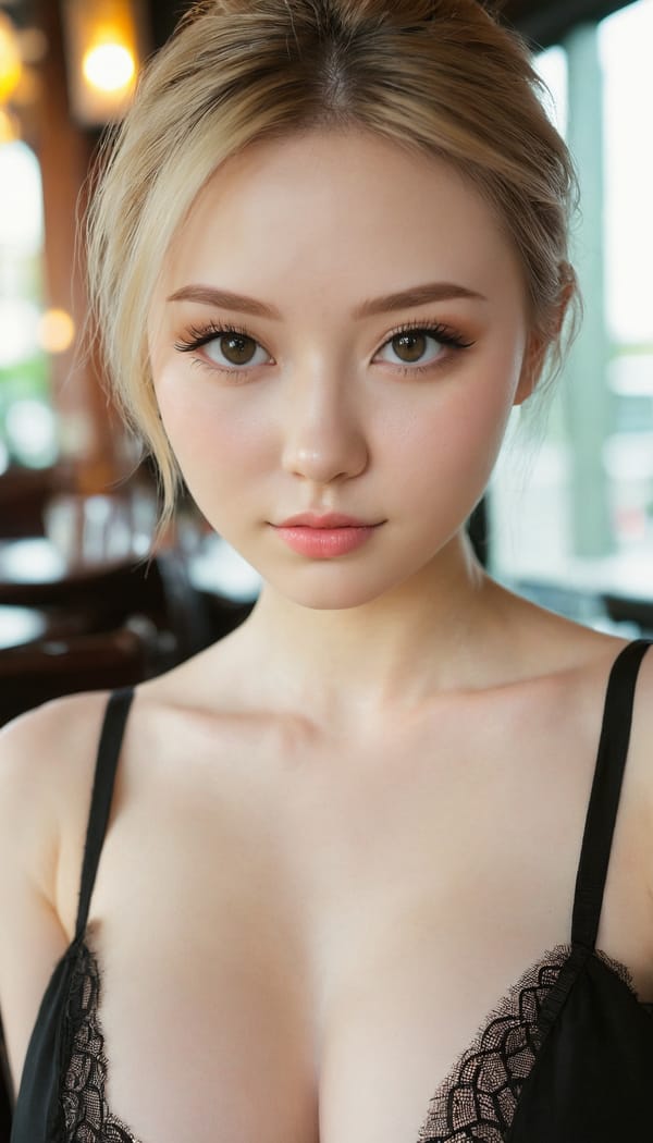 Tags: 21872187, SDXL
{"3": {"inputs": {"seed": 214536588920801, "steps": 64, "cfg": 6.11, "sampler_name": "dpmpp_2m", "scheduler": "karras", "denoise": 1.0, "model": ["27", 0], "positive": ["6", 0], "negative": ["7", 0], "latent_image": ["5", 0]}, "class_type": "KSampler"}, "4": {"inputs": {"ckpt_name": "juggernautxl.safetensors"}, "class_type": "CheckpointLoaderSimple"}, "5": {"inputs": {"width": 768, "height": 1344, "batch_size": 1}, "class_type": "EmptyLatentImage"}, "6": {"inputs": {"text": "21 year old girl, (irish:1.10), (ukrainian:1.01), (taiwanese:1.12), (temptress:1.09), (double eyelids:1.08), (sexy lips:0.99), (pale skin:1.03), (slim:1.14), (blush:1.08), (seductive facial expression:1.07), (idol:1.00), (eyelashes:1.06), (detailed face:1.06), (cute:1.03), (beautiful eyes:1.00), (in a seductive pose:1.02), (large perky breasts:1.12), (cleavage:1.14), (thigh gap:0.98), (wearing a little black dress:1.06) at a fine dining restaurant, (candid cinema:1.06), (skin fuzz:1.06), (soft lighting:1.05), (film:1.03), (RAW:1.08), (textured skin:1.01), (detailed skin:1.08), (portra:1.05), (natural looking skin:1.00)", "clip": ["27", 1]}, "class_type": "CLIPTextEncode"}, "7": {"inputs": {"text": "(open mouth:1.06), (twisted:1.09), (worst quality:1.10), (watermark:1.08), (distorted:1.14), (low resolution:1.11), (bad hands:1.07)", "clip": ["27", 1]}, "class_type": "CLIPTextEncode"}, "8": {"inputs": {"samples": ["3", 0], "vae": ["4", 2]}, "class_type": "VAEDecode"}, "25": {"inputs": {"lora_name": "nudify_xl.safetensors", "strength_model": 0.02, "strength_clip": 0.21, "model": ["4", 0], "clip": ["4", 1]}, "class_type": "LoraLoader"}, "26": {"inputs": {"lora_name": "shirtlift_SDXL_v2.safetensors", "strength_model": 0.17, "strength_clip": 0.04, "model": ["25", 0], "clip": ["25", 1]}, "class_type": "LoraLoader"}, "27": {"inputs": {"lora_name": "PerfectEyesXL.safetensors", "strength_model": 0.03, "strength_clip": 0.1, "model": ["26", 0], "clip": ["26", 1]}, "class_type": "LoraLoader"}, "30": {"inputs": {"model_name": "4x_NMKD-Superscale-SP_178000_G.pth"}, "class_type": "UpscaleModelLoader"}, "31": {"inputs": {"upscale_model": ["30", 0], "image": ["8", 0]}, "class_type": "ImageUpscaleWithModel"}, "32": {"inputs": {"upscale_method": "lanczos", "scale_by": 0.5, "image": ["31", 0]}, "class_type": "ImageScaleBy"}, "33": {"inputs": {"pixels": ["32", 0], "vae": ["4", 2]}, "class_type": "VAEEncode"}, "34": {"inputs": {"seed": 214536588920801, "steps": 64, "cfg": 6.11, "sampler_name": "dpmpp_2m", "scheduler": "karras", "denoise": 0.3, "model": ["27", 0], "positive": ["6", 0], "negative": ["7", 0], "latent_image": ["33", 0]}, "class_type": "KSampler"}, "36": {"inputs": {"samples": ["34", 0], "vae": ["4", 2]}, "class_type": "VAEDecode"}, "39": {"inputs": {"filename_prefix": "comfyapi-1713748447767", "images": ["36", 0]}, "class_type": "SaveImage"}}