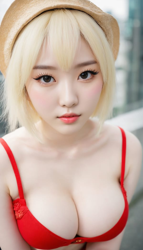 Tags: 21872187, SDXL
{"3": {"inputs": {"seed": 971315569010768, "steps": 64, "cfg": 5.6, "sampler_name": "dpmpp_2m", "scheduler": "karras", "denoise": 1.0, "model": ["27", 0], "positive": ["6", 0], "negative": ["7", 0], "latent_image": ["5", 0]}, "class_type": "KSampler"}, "4": {"inputs": {"ckpt_name": "juggernautxl.safetensors"}, "class_type": "CheckpointLoaderSimple"}, "5": {"inputs": {"width": 768, "height": 1344, "batch_size": 1}, "class_type": "EmptyLatentImage"}, "6": {"inputs": {"text": "21 year old girl, (korean:0.96), (beautiful eyes:1.03), (seductive facial expression:0.98), (pale skin:1.12), (idol:1.00), (detailed face:1.14), (temptress:1.01), (sexy lips:1.06), (eyelashes:0.98), (cute:0.96), (slim:0.99), (seductive pose:1.06), (double eyelids:1.05), (blush:1.07), (in a seductive pose:1.01), (large perky breasts:1.10), (cleavage:1.11), (thigh gap:1.09), (in a cosplay:1.00) at comiket posing for camera, (portra:1.05), (skin fuzz:1.07), (RAW:1.08), (film:1.06), (textured skin:1.03), (candid cinema:1.07), (soft lighting:1.08), (natural looking skin:1.09)", "clip": ["27", 1]}, "class_type": "CLIPTextEncode"}, "7": {"inputs": {"text": "(twisted:1.11), (open mouth:1.10), (distorted:1.10), (bad hands:1.10), (watermark:1.06), (worst quality:1.06), (low resolution:1.11)", "clip": ["27", 1]}, "class_type": "CLIPTextEncode"}, "8": {"inputs": {"samples": ["3", 0], "vae": ["4", 2]}, "class_type": "VAEDecode"}, "25": {"inputs": {"lora_name": "nudify_xl.safetensors", "strength_model": 0.34, "strength_clip": 0.02, "model": ["4", 0], "clip": ["4", 1]}, "class_type": "LoraLoader"}, "26": {"inputs": {"lora_name": "shirtlift_SDXL_v2.safetensors", "strength_model": 0.13, "strength_clip": 0.13, "model": ["25", 0], "clip": ["25", 1]}, "class_type": "LoraLoader"}, "27": {"inputs": {"lora_name": "PerfectEyesXL.safetensors", "strength_model": 0.06, "strength_clip": 0.16, "model": ["26", 0], "clip": ["26", 1]}, "class_type": "LoraLoader"}, "30": {"inputs": {"model_name": "4x_NMKD-Superscale-SP_178000_G.pth"}, "class_type": "UpscaleModelLoader"}, "31": {"inputs": {"upscale_model": ["30", 0], "image": ["8", 0]}, "class_type": "ImageUpscaleWithModel"}, "32": {"inputs": {"upscale_method": "lanczos", "scale_by": 0.5, "image": ["31", 0]}, "class_type": "ImageScaleBy"}, "33": {"inputs": {"pixels": ["32", 0], "vae": ["4", 2]}, "class_type": "VAEEncode"}, "34": {"inputs": {"seed": 971315569010768, "steps": 64, "cfg": 5.6, "sampler_name": "dpmpp_2m", "scheduler": "karras", "denoise": 0.3, "model": ["27", 0], "positive": ["6", 0], "negative": ["7", 0], "latent_image": ["33", 0]}, "class_type": "KSampler"}, "36": {"inputs": {"samples": ["34", 0], "vae": ["4", 2]}, "class_type": "VAEDecode"}, "39": {"inputs": {"filename_prefix": "comfyapi-1716689799410", "images": ["36", 0]}, "class_type": "SaveImage"}}