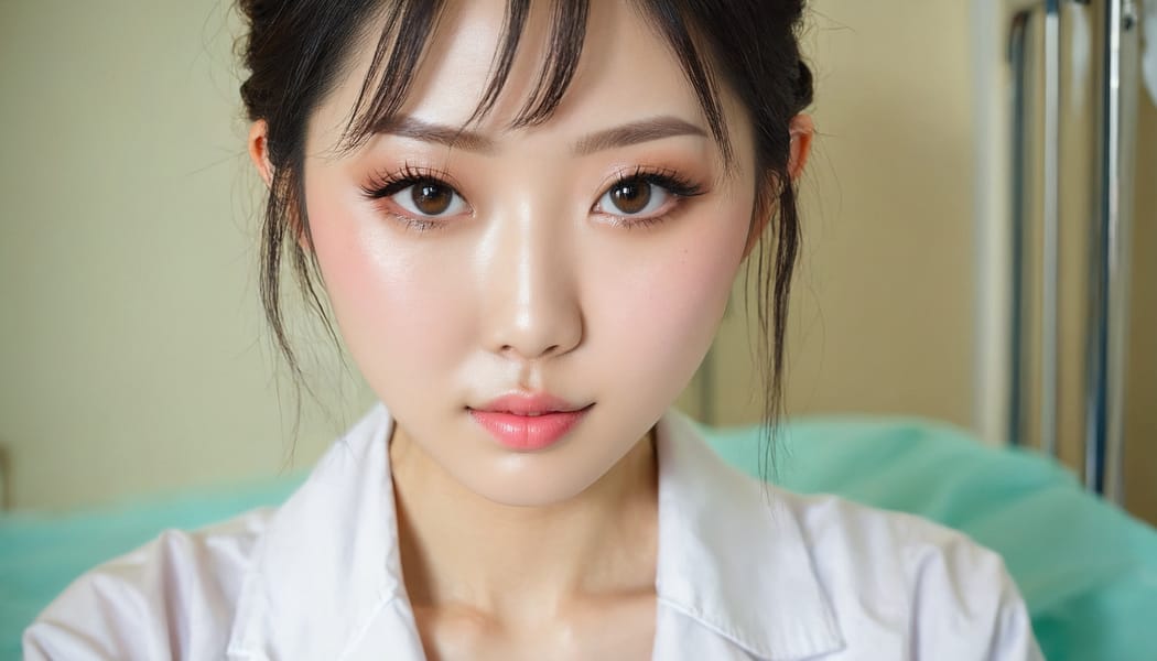 Tags: 21872187, SDXL
{"3": {"inputs": {"seed": 716791976267183, "steps": 64, "cfg": 7.02, "sampler_name": "dpmpp_2m", "scheduler": "karras", "denoise": 1.0, "model": ["27", 0], "positive": ["6", 0], "negative": ["7", 0], "latent_image": ["5", 0]}, "class_type": "KSampler"}, "4": {"inputs": {"ckpt_name": "juggernautxl.safetensors"}, "class_type": "CheckpointLoaderSimple"}, "5": {"inputs": {"width": 1344, "height": 768, "batch_size": 1}, "class_type": "EmptyLatentImage"}, "6": {"inputs": {"text": "28 year old girl, (japanese:1.12), (chinese:0.96), (seductive facial expression:1.14), (idol:1.03), (eyelashes:1.12), (pale skin:1.04), (blush:0.97), (detailed face:1.12), (sexy lips:1.07), (slim:1.09), (seductive pose:1.05), (beautiful eyes:1.02), (double eyelids:1.13), (cute:1.14), (temptress:1.09), (in a seductive pose:1.06), (large perky breasts:0.98), (cleavage:1.11), (thigh gap:1.00), (nurse in uniform:0.96) working in a hospital ward, (soft lighting:1.00), (skin fuzz:1.09), (film:1.06), (portra:1.06), (natural looking skin:1.04), (detailed skin:1.03), (candid cinema:1.03), (textured skin:1.09), (RAW:1.03)", "clip": ["27", 1]}, "class_type": "CLIPTextEncode"}, "7": {"inputs": {"text": "(watermark:1.13), (worst quality:1.05), (low resolution:1.11), (twisted:1.05), (open mouth:1.06), (distorted:1.09), (bad hands:1.14)", "clip": ["27", 1]}, "class_type": "CLIPTextEncode"}, "8": {"inputs": {"samples": ["3", 0], "vae": ["4", 2]}, "class_type": "VAEDecode"}, "25": {"inputs": {"lora_name": "nudify_xl.safetensors", "strength_model": 0.06, "strength_clip": 0.08, "model": ["4", 0], "clip": ["4", 1]}, "class_type": "LoraLoader"}, "26": {"inputs": {"lora_name": "shirtlift_SDXL_v2.safetensors", "strength_model": 0.08, "strength_clip": 0.16, "model": ["25", 0], "clip": ["25", 1]}, "class_type": "LoraLoader"}, "27": {"inputs": {"lora_name": "PerfectEyesXL.safetensors", "strength_model": 0.19, "strength_clip": 0.08, "model": ["26", 0], "clip": ["26", 1]}, "class_type": "LoraLoader"}, "30": {"inputs": {"model_name": "4x_NMKD-Superscale-SP_178000_G.pth"}, "class_type": "UpscaleModelLoader"}, "31": {"inputs": {"upscale_model": ["30", 0], "image": ["8", 0]}, "class_type": "ImageUpscaleWithModel"}, "32": {"inputs": {"upscale_method": "lanczos", "scale_by": 0.5, "image": ["31", 0]}, "class_type": "ImageScaleBy"}, "33": {"inputs": {"pixels": ["32", 0], "vae": ["4", 2]}, "class_type": "VAEEncode"}, "34": {"inputs": {"seed": 716791976267183, "steps": 64, "cfg": 7.02, "sampler_name": "dpmpp_2m", "scheduler": "karras", "denoise": 0.3, "model": ["27", 0], "positive": ["6", 0], "negative": ["7", 0], "latent_image": ["33", 0]}, "class_type": "KSampler"}, "36": {"inputs": {"samples": ["34", 0], "vae": ["4", 2]}, "class_type": "VAEDecode"}, "39": {"inputs": {"filename_prefix": "comfyapi-1716700469765", "images": ["36", 0]}, "class_type": "SaveImage"}}