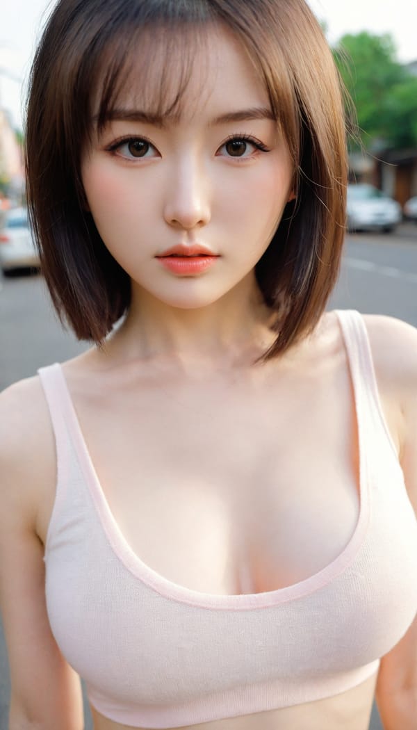 Tags: 21872187, SDXL
{"3": {"inputs": {"seed": 606449809985480, "steps": 64, "cfg": 6.68, "sampler_name": "dpmpp_2m", "scheduler": "karras", "denoise": 1.0, "model": ["27", 0], "positive": ["6", 0], "negative": ["7", 0], "latent_image": ["5", 0]}, "class_type": "KSampler"}, "4": {"inputs": {"ckpt_name": "leosamsHelloworldSDXL_helloworldSDXL32DPO.safetensors"}, "class_type": "CheckpointLoaderSimple"}, "5": {"inputs": {"width": 768, "height": 1344, "batch_size": 1}, "class_type": "EmptyLatentImage"}, "6": {"inputs": {"text": "24 year old girl, (japanese:0.97), (ukrainian:1.02), (temptress:1.02), (idol:1.11), (detailed face:1.11), (cute:1.03), (pale skin:1.05), (seductive facial expression:1.10), (sexy lips:1.00), (blush:1.06), (beautiful eyes:1.07), (seductive pose:1.04), (slim:1.05), (eyelashes:1.13), (in a seductive pose:1.13), (large perky breasts:1.00), (cleavage:1.13), (thigh gap:0.95), (white tanktop:1.01), busy street, (film:1.03), (skin fuzz:1.04), (textured skin:1.07), (natural looking skin:1.00), (portra:1.02), (RAW:1.05), (soft lighting:1.03), (candid cinema:1.01), (detailed skin:1.06)", "clip": ["27", 1]}, "class_type": "CLIPTextEncode"}, "7": {"inputs": {"text": "(low resolution:1.07), (watermark:1.07), (worst quality:1.09), (twisted:1.11), (bad hands:1.07), (open mouth:1.08), (distorted:1.06)", "clip": ["27", 1]}, "class_type": "CLIPTextEncode"}, "8": {"inputs": {"samples": ["3", 0], "vae": ["4", 2]}, "class_type": "VAEDecode"}, "25": {"inputs": {"lora_name": "nudify_xl.safetensors", "strength_model": 0.24, "strength_clip": 0.18, "model": ["4", 0], "clip": ["4", 1]}, "class_type": "LoraLoader"}, "26": {"inputs": {"lora_name": "shirtlift_SDXL_v2.safetensors", "strength_model": 0.09, "strength_clip": 0.15, "model": ["25", 0], "clip": ["25", 1]}, "class_type": "LoraLoader"}, "27": {"inputs": {"lora_name": "PerfectEyesXL.safetensors", "strength_model": 0.16, "strength_clip": 0.03, "model": ["26", 0], "clip": ["26", 1]}, "class_type": "LoraLoader"}, "30": {"inputs": {"model_name": "4x_NMKD-Superscale-SP_178000_G.pth"}, "class_type": "UpscaleModelLoader"}, "31": {"inputs": {"upscale_model": ["30", 0], "image": ["8", 0]}, "class_type": "ImageUpscaleWithModel"}, "32": {"inputs": {"upscale_method": "lanczos", "scale_by": 0.5, "image": ["31", 0]}, "class_type": "ImageScaleBy"}, "33": {"inputs": {"pixels": ["32", 0], "vae": ["4", 2]}, "class_type": "VAEEncode"}, "34": {"inputs": {"seed": 606449809985480, "steps": 64, "cfg": 6.68, "sampler_name": "dpmpp_2m", "scheduler": "karras", "denoise": 0.3, "model": ["27", 0], "positive": ["6", 0], "negative": ["7", 0], "latent_image": ["33", 0]}, "class_type": "KSampler"}, "36": {"inputs": {"samples": ["34", 0], "vae": ["4", 2]}, "class_type": "VAEDecode"}, "39": {"inputs": {"filename_prefix": "comfyapi-1707417847153", "images": ["36", 0]}, "class_type": "SaveImage"}}