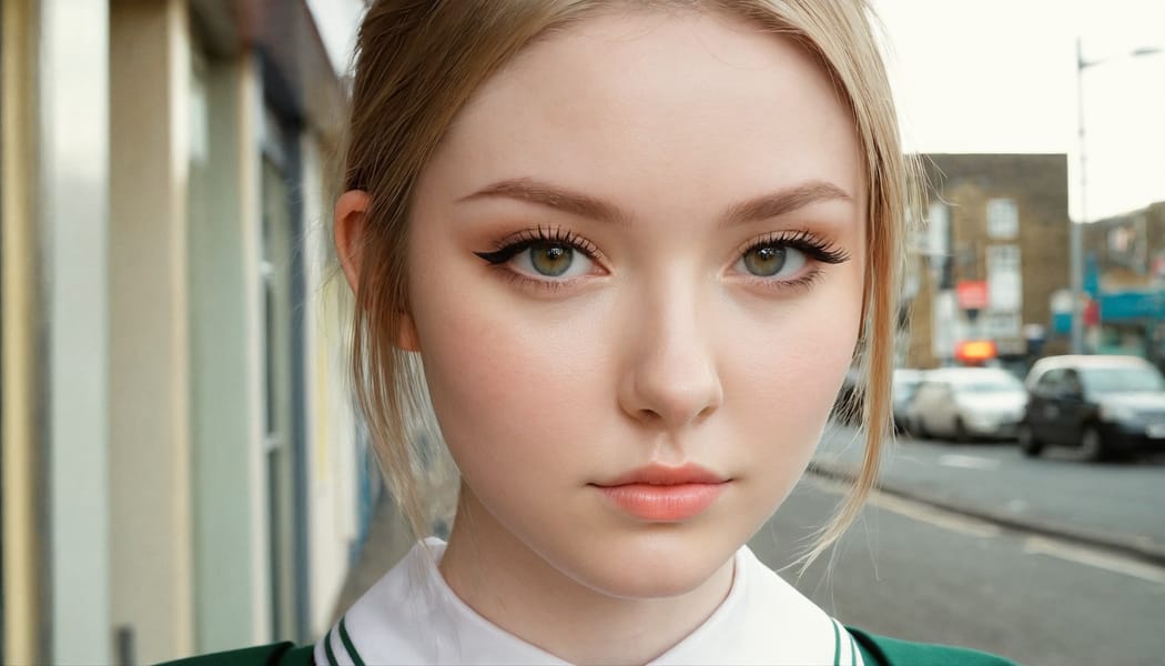 Tags: 21872187, SDXL
{"3": {"inputs": {"seed": 978355788939819, "steps": 64, "cfg": 6.39, "sampler_name": "dpmpp_2m", "scheduler": "karras", "denoise": 1.0, "model": ["27", 0], "positive": ["6", 0], "negative": ["7", 0], "latent_image": ["5", 0]}, "class_type": "KSampler"}, "4": {"inputs": {"ckpt_name": "juggernautxl.safetensors"}, "class_type": "CheckpointLoaderSimple"}, "5": {"inputs": {"width": 1344, "height": 768, "batch_size": 1}, "class_type": "EmptyLatentImage"}, "6": {"inputs": {"text": "25 year old girl, (irish:0.96), (sexy lips:0.95), (temptress:1.12), (blush:1.01), (seductive facial expression:1.11), (double eyelids:0.97), (slim:1.08), (eyelashes:0.95), (seductive pose:1.05), (beautiful eyes:1.00), (detailed face:1.07), (idol:0.96), (cute:1.07), (pale skin:1.02), (in a seductive pose:1.08), (large perky breasts:1.08), (cleavage:1.07), (thigh gap:1.12), (school uniform:0.96), choker, busy street, (textured skin:1.01), (portra:1.04), (candid cinema:1.02), (soft lighting:1.06), (skin fuzz:1.00), (film:1.03), (RAW:1.08), (natural looking skin:1.07), (detailed skin:1.05)", "clip": ["27", 1]}, "class_type": "CLIPTextEncode"}, "7": {"inputs": {"text": "(twisted:1.07), (low resolution:1.08), (open mouth:1.05), (worst quality:1.07), (distorted:1.11), (watermark:1.10), (bad hands:1.12)", "clip": ["27", 1]}, "class_type": "CLIPTextEncode"}, "8": {"inputs": {"samples": ["3", 0], "vae": ["4", 2]}, "class_type": "VAEDecode"}, "25": {"inputs": {"lora_name": "nudify_xl.safetensors", "strength_model": 0.2, "strength_clip": 0.27, "model": ["4", 0], "clip": ["4", 1]}, "class_type": "LoraLoader"}, "26": {"inputs": {"lora_name": "shirtlift_SDXL_v2.safetensors", "strength_model": 0.09, "strength_clip": 0.14, "model": ["25", 0], "clip": ["25", 1]}, "class_type": "LoraLoader"}, "27": {"inputs": {"lora_name": "PerfectEyesXL.safetensors", "strength_model": 0.15, "strength_clip": 0.18, "model": ["26", 0], "clip": ["26", 1]}, "class_type": "LoraLoader"}, "30": {"inputs": {"model_name": "4x_NMKD-Superscale-SP_178000_G.pth"}, "class_type": "UpscaleModelLoader"}, "31": {"inputs": {"upscale_model": ["30", 0], "image": ["8", 0]}, "class_type": "ImageUpscaleWithModel"}, "32": {"inputs": {"upscale_method": "lanczos", "scale_by": 0.5, "image": ["31", 0]}, "class_type": "ImageScaleBy"}, "33": {"inputs": {"pixels": ["32", 0], "vae": ["4", 2]}, "class_type": "VAEEncode"}, "34": {"inputs": {"seed": 978355788939819, "steps": 64, "cfg": 6.39, "sampler_name": "dpmpp_2m", "scheduler": "karras", "denoise": 0.3, "model": ["27", 0], "positive": ["6", 0], "negative": ["7", 0], "latent_image": ["33", 0]}, "class_type": "KSampler"}, "36": {"inputs": {"samples": ["34", 0], "vae": ["4", 2]}, "class_type": "VAEDecode"}, "39": {"inputs": {"filename_prefix": "comfyapi-1713867129571", "images": ["36", 0]}, "class_type": "SaveImage"}}