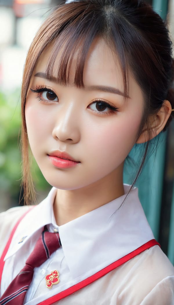 Tags: 21872187, SDXL
{"3": {"inputs": {"seed": 887809729463221, "steps": 64, "cfg": 7.12, "sampler_name": "dpmpp_2m", "scheduler": "karras", "denoise": 1.0, "model": ["27", 0], "positive": ["6", 0], "negative": ["7", 0], "latent_image": ["5", 0]}, "class_type": "KSampler"}, "4": {"inputs": {"ckpt_name": "juggernautxl.safetensors"}, "class_type": "CheckpointLoaderSimple"}, "5": {"inputs": {"width": 768, "height": 1344, "batch_size": 1}, "class_type": "EmptyLatentImage"}, "6": {"inputs": {"text": "23 year old girl, (chinese:1.11), (eyelashes:1.14), (sexy lips:1.03), (idol:1.01), (seductive pose:1.05), (blush:1.05), (seductive facial expression:1.05), (cute:1.00), (beautiful eyes:0.96), (slim:1.04), (detailed face:1.03), (temptress:1.03), (pale skin:0.99), (double eyelids:1.13), (in a seductive pose:1.00), (large perky breasts:1.03), (cleavage:0.99), (thigh gap:0.97), (school uniform:1.13), choker, busy street, (portra:1.00), (film:1.03), (skin fuzz:1.05), (detailed skin:1.09), (RAW:1.03), (natural looking skin:1.09), (textured skin:1.08), (soft lighting:1.07), (candid cinema:1.00)", "clip": ["27", 1]}, "class_type": "CLIPTextEncode"}, "7": {"inputs": {"text": "(low resolution:1.05), (watermark:1.07), (bad hands:1.05), (twisted:1.12), (worst quality:1.13), (open mouth:1.05), (distorted:1.08)", "clip": ["27", 1]}, "class_type": "CLIPTextEncode"}, "8": {"inputs": {"samples": ["3", 0], "vae": ["4", 2]}, "class_type": "VAEDecode"}, "25": {"inputs": {"lora_name": "nudify_xl.safetensors", "strength_model": 0.13, "strength_clip": 0.02, "model": ["4", 0], "clip": ["4", 1]}, "class_type": "LoraLoader"}, "26": {"inputs": {"lora_name": "shirtlift_SDXL_v2.safetensors", "strength_model": 0.09, "strength_clip": 0.14, "model": ["25", 0], "clip": ["25", 1]}, "class_type": "LoraLoader"}, "27": {"inputs": {"lora_name": "PerfectEyesXL.safetensors", "strength_model": 0.01, "strength_clip": 0.04, "model": ["26", 0], "clip": ["26", 1]}, "class_type": "LoraLoader"}, "30": {"inputs": {"model_name": "4x_NMKD-Superscale-SP_178000_G.pth"}, "class_type": "UpscaleModelLoader"}, "31": {"inputs": {"upscale_model": ["30", 0], "image": ["8", 0]}, "class_type": "ImageUpscaleWithModel"}, "32": {"inputs": {"upscale_method": "lanczos", "scale_by": 0.5, "image": ["31", 0]}, "class_type": "ImageScaleBy"}, "33": {"inputs": {"pixels": ["32", 0], "vae": ["4", 2]}, "class_type": "VAEEncode"}, "34": {"inputs": {"seed": 887809729463221, "steps": 64, "cfg": 7.12, "sampler_name": "dpmpp_2m", "scheduler": "karras", "denoise": 0.3, "model": ["27", 0], "positive": ["6", 0], "negative": ["7", 0], "latent_image": ["33", 0]}, "class_type": "KSampler"}, "36": {"inputs": {"samples": ["34", 0], "vae": ["4", 2]}, "class_type": "VAEDecode"}, "39": {"inputs": {"filename_prefix": "comfyapi-1727006478830", "images": ["36", 0]}, "class_type": "SaveImage"}}