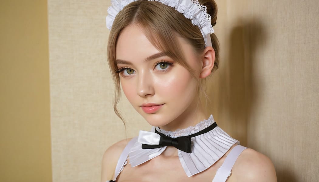 Tags: 21872187, SDXL
{"3": {"inputs": {"seed": 201490665961790, "steps": 64, "cfg": 7.26, "sampler_name": "dpmpp_2m", "scheduler": "karras", "denoise": 1.0, "model": ["27", 0], "positive": ["6", 0], "negative": ["7", 0], "latent_image": ["5", 0]}, "class_type": "KSampler"}, "4": {"inputs": {"ckpt_name": "juggernautxl.safetensors"}, "class_type": "CheckpointLoaderSimple"}, "5": {"inputs": {"width": 1344, "height": 768, "batch_size": 1}, "class_type": "EmptyLatentImage"}, "6": {"inputs": {"text": "23 year old girl, (ukrainian:1.10), (beautiful eyes:1.03), (double eyelids:1.04), (temptress:1.06), (eyelashes:1.11), (cute:1.02), (sexy lips:1.00), (seductive facial expression:0.97), (detailed face:1.05), (blush:0.95), (pale skin:1.12), (seductive pose:1.01), (slim:1.09), (on all fours:1.07), (spreading ass cheeks:1.10), (from behind:1.05), (backboob:1.04), in a (skimpy maid costume:1.04) working at a maid cafe, choker, bowtie, headband, pleated skirt, (detailed skin:1.08), (RAW:1.00), (skin fuzz:1.07), (natural looking skin:1.05), (candid cinema:1.09), (film:1.01), (soft lighting:1.08), (textured skin:1.05), (portra:1.06)", "clip": ["27", 1]}, "class_type": "CLIPTextEncode"}, "7": {"inputs": {"text": "(twisted:1.07), (bad hands:1.13), (distorted:1.08), (worst quality:1.12), (watermark:1.12), (open mouth:1.09), (low resolution:1.13)", "clip": ["27", 1]}, "class_type": "CLIPTextEncode"}, "8": {"inputs": {"samples": ["3", 0], "vae": ["4", 2]}, "class_type": "VAEDecode"}, "25": {"inputs": {"lora_name": "nudify_xl.safetensors", "strength_model": 0.16, "strength_clip": 0.26, "model": ["4", 0], "clip": ["4", 1]}, "class_type": "LoraLoader"}, "26": {"inputs": {"lora_name": "shirtlift_SDXL_v2.safetensors", "strength_model": 0.03, "strength_clip": 0.06, "model": ["25", 0], "clip": ["25", 1]}, "class_type": "LoraLoader"}, "27": {"inputs": {"lora_name": "PerfectEyesXL.safetensors", "strength_model": 0.14, "strength_clip": 0.18, "model": ["26", 0], "clip": ["26", 1]}, "class_type": "LoraLoader"}, "30": {"inputs": {"model_name": "4x_NMKD-Superscale-SP_178000_G.pth"}, "class_type": "UpscaleModelLoader"}, "31": {"inputs": {"upscale_model": ["30", 0], "image": ["8", 0]}, "class_type": "ImageUpscaleWithModel"}, "32": {"inputs": {"upscale_method": "lanczos", "scale_by": 0.5, "image": ["31", 0]}, "class_type": "ImageScaleBy"}, "33": {"inputs": {"pixels": ["32", 0], "vae": ["4", 2]}, "class_type": "VAEEncode"}, "34": {"inputs": {"seed": 201490665961790, "steps": 64, "cfg": 7.26, "sampler_name": "dpmpp_2m", "scheduler": "karras", "denoise": 0.3, "model": ["27", 0], "positive": ["6", 0], "negative": ["7", 0], "latent_image": ["33", 0]}, "class_type": "KSampler"}, "36": {"inputs": {"samples": ["34", 0], "vae": ["4", 2]}, "class_type": "VAEDecode"}, "39": {"inputs": {"filename_prefix": "comfyapi-1714111297443", "images": ["36", 0]}, "class_type": "SaveImage"}}