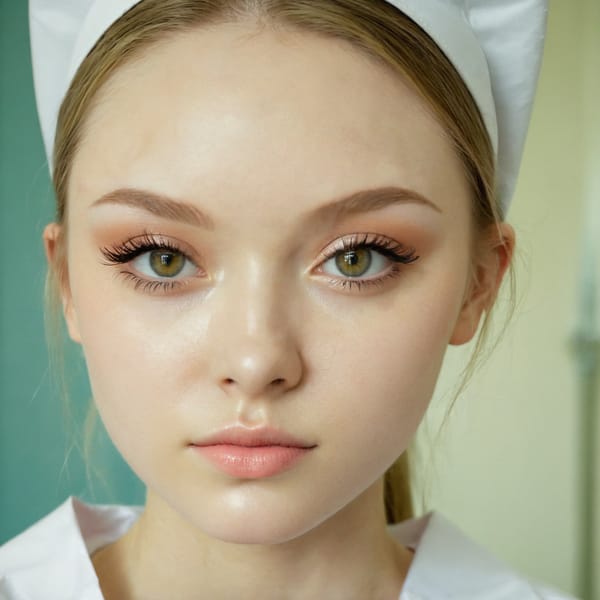 Tags: 21872187, SDXL
{"3": {"inputs": {"seed": 249527806172749, "steps": 32, "cfg": 6.55, "sampler_name": "dpmpp_2m", "scheduler": "karras", "denoise": 1.0, "model": ["27", 0], "positive": ["6", 0], "negative": ["7", 0], "latent_image": ["5", 0]}, "class_type": "KSampler"}, "4": {"inputs": {"ckpt_name": "juggernautxl.safetensors"}, "class_type": "CheckpointLoaderSimple"}, "5": {"inputs": {"width": 1024, "height": 1024, "batch_size": 1}, "class_type": "EmptyLatentImage"}, "6": {"inputs": {"text": "18 year old girl, (ukrainian:1.04), (detailed face:1.04), (double eyelids:0.95), (blush:1.09), (slim:1.10), (idol:1.11), (pale skin:1.03), (temptress:1.07), (sexy lips:1.10), (beautiful eyes:1.00), (eyelashes:1.12), (cute:1.01), (seductive pose:1.09), (seductive facial expression:1.09), (in a seductive pose:1.14), (large perky breasts:1.04), (cleavage:0.99), (thigh gap:1.02), (nurse in uniform:1.06) working in a hospital ward, (film:1.04), (detailed skin:1.04), (portra:1.09), (textured skin:1.09), (RAW:1.04), (soft lighting:1.08), (skin fuzz:1.09), (natural looking skin:1.08), (candid cinema:1.01)", "clip": ["27", 1]}, "class_type": "CLIPTextEncode"}, "7": {"inputs": {"text": "(low resolution:1.13), (twisted:1.14), (open mouth:1.11), (worst quality:1.07), (watermark:1.13), (bad hands:1.10), (distorted:1.11)", "clip": ["27", 1]}, "class_type": "CLIPTextEncode"}, "8": {"inputs": {"samples": ["3", 0], "vae": ["4", 2]}, "class_type": "VAEDecode"}, "25": {"inputs": {"lora_name": "nudify_xl.safetensors", "strength_model": 0.36, "strength_clip": 0.34, "model": ["4", 0], "clip": ["4", 1]}, "class_type": "LoraLoader"}, "26": {"inputs": {"lora_name": "shirtlift_SDXL_v2.safetensors", "strength_model": 0.13, "strength_clip": 0.1, "model": ["25", 0], "clip": ["25", 1]}, "class_type": "LoraLoader"}, "27": {"inputs": {"lora_name": "PerfectEyesXL.safetensors", "strength_model": 0.12, "strength_clip": 0.11, "model": ["26", 0], "clip": ["26", 1]}, "class_type": "LoraLoader"}, "30": {"inputs": {"model_name": "4x_NMKD-Superscale-SP_178000_G.pth"}, "class_type": "UpscaleModelLoader"}, "31": {"inputs": {"upscale_model": ["30", 0], "image": ["8", 0]}, "class_type": "ImageUpscaleWithModel"}, "32": {"inputs": {"upscale_method": "lanczos", "scale_by": 0.5, "image": ["31", 0]}, "class_type": "ImageScaleBy"}, "33": {"inputs": {"pixels": ["32", 0], "vae": ["4", 2]}, "class_type": "VAEEncode"}, "34": {"inputs": {"seed": 249527806172749, "steps": 32, "cfg": 6.55, "sampler_name": "dpmpp_2m", "scheduler": "karras", "denoise": 0.3, "model": ["27", 0], "positive": ["6", 0], "negative": ["7", 0], "latent_image": ["33", 0]}, "class_type": "KSampler"}, "36": {"inputs": {"samples": ["34", 0], "vae": ["4", 2]}, "class_type": "VAEDecode"}, "39": {"inputs": {"filename_prefix": "comfyapi-1734578478211", "images": ["36", 0]}, "class_type": "SaveImage"}}