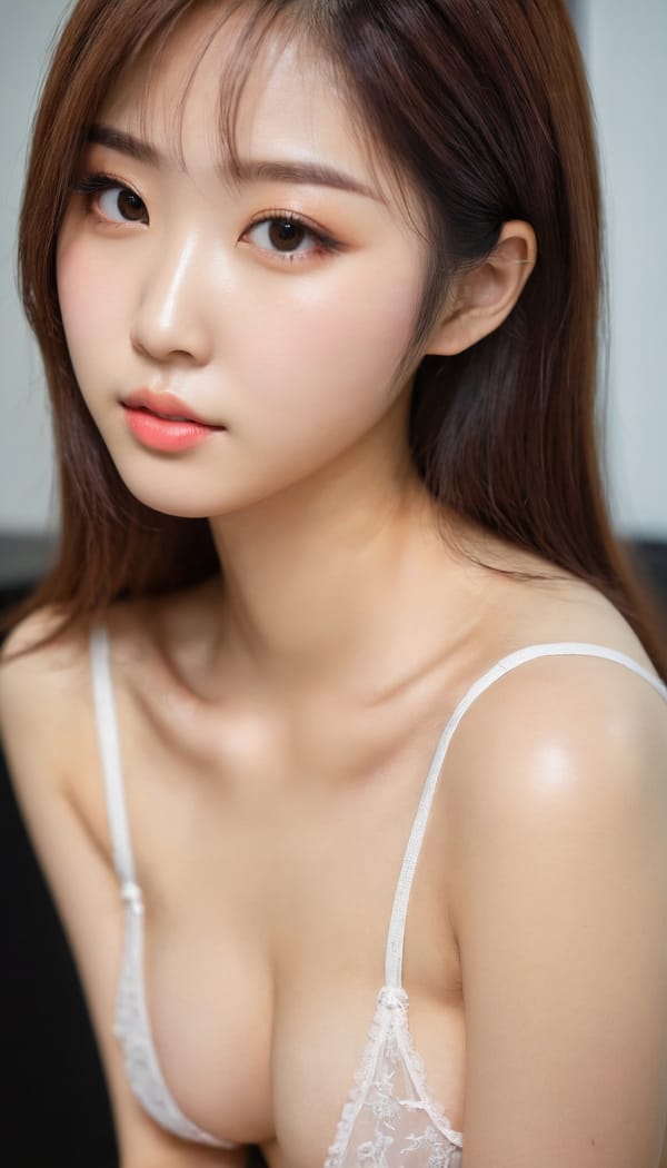 Tags: 21872187, SDXL
{"3": {"inputs": {"seed": 389119719302919, "steps": 64, "cfg": 5.08, "sampler_name": "dpmpp_2m", "scheduler": "karras", "denoise": 1.0, "model": ["27", 0], "positive": ["6", 0], "negative": ["7", 0], "latent_image": ["5", 0]}, "class_type": "KSampler"}, "4": {"inputs": {"ckpt_name": "juggernautxl.safetensors"}, "class_type": "CheckpointLoaderSimple"}, "5": {"inputs": {"width": 768, "height": 1344, "batch_size": 1}, "class_type": "EmptyLatentImage"}, "6": {"inputs": {"text": "25 year old girl, (korean:1.08), (chinese:1.14), (japanese:1.13), (blush:1.09), (idol:1.03), (seductive facial expression:1.06), (seductive pose:1.14), (detailed face:1.03), (eyelashes:0.99), (sexy lips:1.12), (cute:1.14), (slim:1.11), (temptress:1.09), (double eyelids:1.10), (beautiful eyes:1.12), (perky ass:1.00), (exposed ass:1.07), (looking back:1.00), (sexy ass:1.10), (thigh gap:1.00), (an office lady:1.12), (textured skin:1.01), (skin fuzz:1.04), (soft lighting:1.05), (candid cinema:1.02), (detailed skin:1.02), (natural looking skin:1.09), (RAW:1.07), (film:1.03), (portra:1.08)", "clip": ["27", 1]}, "class_type": "CLIPTextEncode"}, "7": {"inputs": {"text": "(twisted:1.07), (worst quality:1.10), (bad hands:1.07), (open mouth:1.10), (distorted:1.06), (low resolution:1.09), (watermark:1.08)", "clip": ["27", 1]}, "class_type": "CLIPTextEncode"}, "8": {"inputs": {"samples": ["3", 0], "vae": ["4", 2]}, "class_type": "VAEDecode"}, "25": {"inputs": {"lora_name": "nudify_xl.safetensors", "strength_model": 0.39, "strength_clip": 0.22, "model": ["4", 0], "clip": ["4", 1]}, "class_type": "LoraLoader"}, "26": {"inputs": {"lora_name": "shirtlift_SDXL_v2.safetensors", "strength_model": 0.03, "strength_clip": 0.01, "model": ["25", 0], "clip": ["25", 1]}, "class_type": "LoraLoader"}, "27": {"inputs": {"lora_name": "PerfectEyesXL.safetensors", "strength_model": 0.11, "strength_clip": 0.11, "model": ["26", 0], "clip": ["26", 1]}, "class_type": "LoraLoader"}, "30": {"inputs": {"model_name": "4x_NMKD-Superscale-SP_178000_G.pth"}, "class_type": "UpscaleModelLoader"}, "31": {"inputs": {"upscale_model": ["30", 0], "image": ["8", 0]}, "class_type": "ImageUpscaleWithModel"}, "32": {"inputs": {"upscale_method": "lanczos", "scale_by": 0.5, "image": ["31", 0]}, "class_type": "ImageScaleBy"}, "33": {"inputs": {"pixels": ["32", 0], "vae": ["4", 2]}, "class_type": "VAEEncode"}, "34": {"inputs": {"seed": 389119719302919, "steps": 64, "cfg": 5.08, "sampler_name": "dpmpp_2m", "scheduler": "karras", "denoise": 0.3, "model": ["27", 0], "positive": ["6", 0], "negative": ["7", 0], "latent_image": ["33", 0]}, "class_type": "KSampler"}, "36": {"inputs": {"samples": ["34", 0], "vae": ["4", 2]}, "class_type": "VAEDecode"}, "39": {"inputs": {"filename_prefix": "comfyapi-1734311078980", "images": ["36", 0]}, "class_type": "SaveImage"}}