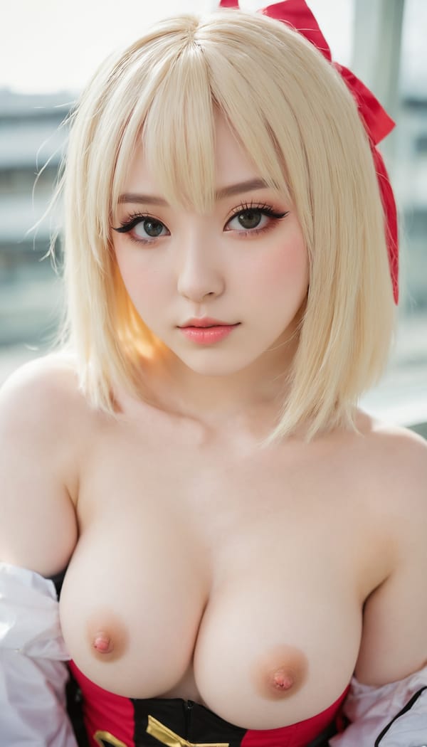 Tags: 21872187, SDXL
{"3": {"inputs": {"seed": 618742870232299, "steps": 64, "cfg": 6.06, "sampler_name": "dpmpp_2m", "scheduler": "karras", "denoise": 1.0, "model": ["27", 0], "positive": ["6", 0], "negative": ["7", 0], "latent_image": ["5", 0]}, "class_type": "KSampler"}, "4": {"inputs": {"ckpt_name": "juggernautxl.safetensors"}, "class_type": "CheckpointLoaderSimple"}, "5": {"inputs": {"width": 768, "height": 1344, "batch_size": 1}, "class_type": "EmptyLatentImage"}, "6": {"inputs": {"text": "20 year old girl, (slim:1.14), (blush:1.05), (temptress:1.09), (sexy lips:0.95), (seductive facial expression:1.01), (beautiful eyes:1.04), (idol:1.09), (cute:1.04), (pale skin:1.06), (seductive pose:1.09), (eyelashes:1.00), (double eyelids:1.00), (detailed face:1.08), (in a seductive pose:1.06), (large perky breasts:1.02), (cleavage:1.06), (thigh gap:1.14), (in a cosplay:1.13) at comiket posing for camera, (skin fuzz:1.01), (detailed skin:1.01), (film:1.05), (RAW:1.04), (textured skin:1.00), (soft lighting:1.06), (candid cinema:1.08), (natural looking skin:1.02), (portra:1.03)", "clip": ["27", 1]}, "class_type": "CLIPTextEncode"}, "7": {"inputs": {"text": "(low resolution:1.06), (bad hands:1.09), (twisted:1.05), (worst quality:1.11), (watermark:1.10), (open mouth:1.12), (distorted:1.13)", "clip": ["27", 1]}, "class_type": "CLIPTextEncode"}, "8": {"inputs": {"samples": ["3", 0], "vae": ["4", 2]}, "class_type": "VAEDecode"}, "25": {"inputs": {"lora_name": "nudify_xl.safetensors", "strength_model": 0.18, "strength_clip": 0.05, "model": ["4", 0], "clip": ["4", 1]}, "class_type": "LoraLoader"}, "26": {"inputs": {"lora_name": "shirtlift_SDXL_v2.safetensors", "strength_model": 0.02, "strength_clip": 0.01, "model": ["25", 0], "clip": ["25", 1]}, "class_type": "LoraLoader"}, "27": {"inputs": {"lora_name": "PerfectEyesXL.safetensors", "strength_model": 0.05, "strength_clip": 0.08, "model": ["26", 0], "clip": ["26", 1]}, "class_type": "LoraLoader"}, "30": {"inputs": {"model_name": "4x_NMKD-Superscale-SP_178000_G.pth"}, "class_type": "UpscaleModelLoader"}, "31": {"inputs": {"upscale_model": ["30", 0], "image": ["8", 0]}, "class_type": "ImageUpscaleWithModel"}, "32": {"inputs": {"upscale_method": "lanczos", "scale_by": 0.5, "image": ["31", 0]}, "class_type": "ImageScaleBy"}, "33": {"inputs": {"pixels": ["32", 0], "vae": ["4", 2]}, "class_type": "VAEEncode"}, "34": {"inputs": {"seed": 618742870232299, "steps": 64, "cfg": 6.06, "sampler_name": "dpmpp_2m", "scheduler": "karras", "denoise": 0.3, "model": ["27", 0], "positive": ["6", 0], "negative": ["7", 0], "latent_image": ["33", 0]}, "class_type": "KSampler"}, "36": {"inputs": {"samples": ["34", 0], "vae": ["4", 2]}, "class_type": "VAEDecode"}, "39": {"inputs": {"filename_prefix": "comfyapi-1732141322653", "images": ["36", 0]}, "class_type": "SaveImage"}}