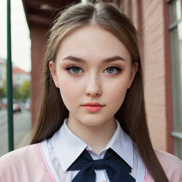 Tags: 21872187, SDXL
{"3": {"inputs": {"seed": 540361505421748, "steps": 64, "cfg": 7.82, "sampler_name": "dpmpp_2m", "scheduler": "karras", "denoise": 1.0, "model": ["27", 0], "positive": ["6", 0], "negative": ["7", 0], "latent_image": ["5", 0]}, "class_type": "KSampler"}, "4": {"inputs": {"ckpt_name": "juggernautXL_v8Rundiffusion.safetensors"}, "class_type": "CheckpointLoaderSimple"}, "5": {"inputs": {"width": 1024, "height": 1024, "batch_size": 1}, "class_type": "EmptyLatentImage"}, "6": {"inputs": {"text": "21 year old girl, (ukrainian:0.98), (seductive facial expression:1.13), (seductive pose:1.11), (blush:0.97), (double eyelids:1.04), (sexy lips:1.01), (idol:0.97), (eyelashes:0.98), (temptress:0.98), (pale skin:1.12), (slim:1.07), (cute:1.00), (detailed face:1.06), (in a seductive pose:1.01), (large perky breasts:1.12), (cleavage:1.06), (thigh gap:1.01), (school uniform:1.13), choker, busy street, (film:1.01), (detailed skin:1.00), (textured skin:1.06), (skin fuzz:1.09), (natural looking skin:1.09), (RAW:1.07), (candid cinema:1.00), (portra:1.03), (soft lighting:1.08)", "clip": ["27", 1]}, "class_type": "CLIPTextEncode"}, "7": {"inputs": {"text": "(bad hands:1.08), (worst quality:1.05), (low resolution:1.09), (open mouth:1.12), (watermark:1.05), (twisted:1.09), (distorted:1.13)", "clip": ["27", 1]}, "class_type": "CLIPTextEncode"}, "8": {"inputs": {"samples": ["3", 0], "vae": ["4", 2]}, "class_type": "VAEDecode"}, "25": {"inputs": {"lora_name": "nudify_xl.safetensors", "strength_model": 0.04, "strength_clip": 0.3, "model": ["4", 0], "clip": ["4", 1]}, "class_type": "LoraLoader"}, "26": {"inputs": {"lora_name": "shirtlift_SDXL_v2.safetensors", "strength_model": 0.02, "strength_clip": 0.1, "model": ["25", 0], "clip": ["25", 1]}, "class_type": "LoraLoader"}, "27": {"inputs": {"lora_name": "PerfectEyesXL.safetensors", "strength_model": 0.18, "strength_clip": 0.06, "model": ["26", 0], "clip": ["26", 1]}, "class_type": "LoraLoader"}, "30": {"inputs": {"model_name": "4x_NMKD-Superscale-SP_178000_G.pth"}, "class_type": "UpscaleModelLoader"}, "31": {"inputs": {"upscale_model": ["30", 0], "image": ["8", 0]}, "class_type": "ImageUpscaleWithModel"}, "32": {"inputs": {"upscale_method": "lanczos", "scale_by": 0.5, "image": ["31", 0]}, "class_type": "ImageScaleBy"}, "33": {"inputs": {"pixels": ["32", 0], "vae": ["4", 2]}, "class_type": "VAEEncode"}, "34": {"inputs": {"seed": 540361505421748, "steps": 64, "cfg": 7.82, "sampler_name": "dpmpp_2m", "scheduler": "karras", "denoise": 0.3, "model": ["27", 0], "positive": ["6", 0], "negative": ["7", 0], "latent_image": ["33", 0]}, "class_type": "KSampler"}, "36": {"inputs": {"samples": ["34", 0], "vae": ["4", 2]}, "class_type": "VAEDecode"}, "39": {"inputs": {"filename_prefix": "comfyapi-1707870346324", "images": ["36", 0]}, "class_type": "SaveImage"}}