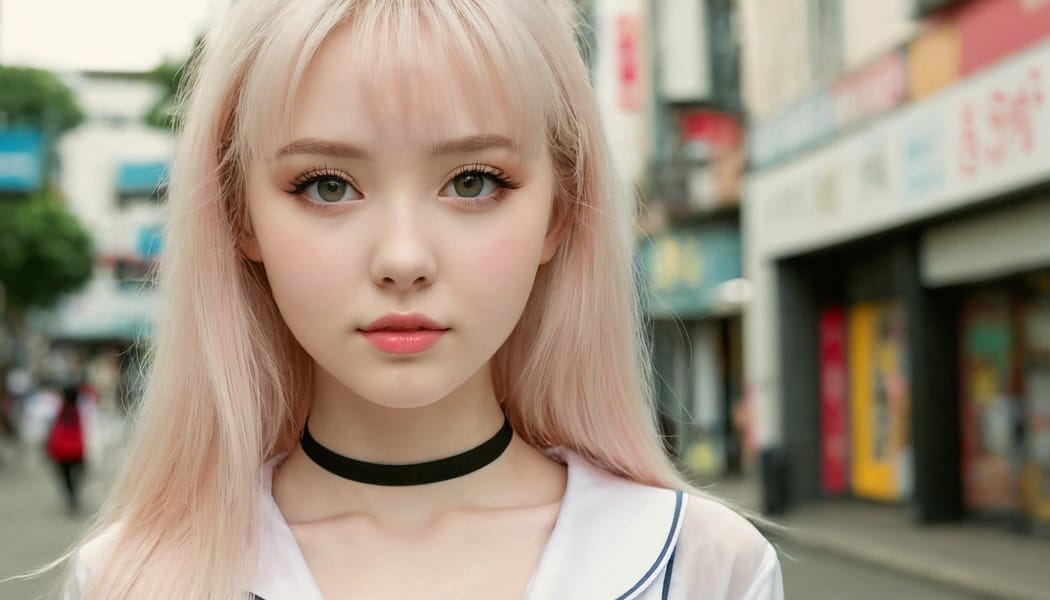 Tags: 21872187, SDXL
{"3": {"inputs": {"seed": 660727063552798, "steps": 32, "cfg": 5.41, "sampler_name": "dpmpp_2m", "scheduler": "karras", "denoise": 1.0, "model": ["27", 0], "positive": ["6", 0], "negative": ["7", 0], "latent_image": ["5", 0]}, "class_type": "KSampler"}, "4": {"inputs": {"ckpt_name": "juggernautxl.safetensors"}, "class_type": "CheckpointLoaderSimple"}, "5": {"inputs": {"width": 1344, "height": 768, "batch_size": 1}, "class_type": "EmptyLatentImage"}, "6": {"inputs": {"text": "21 year old girl, (blush:1.13), (beautiful eyes:1.09), (slim:1.12), (temptress:1.02), (idol:1.07), (seductive pose:0.96), (seductive facial expression:0.99), (cute:1.08), (eyelashes:1.00), (detailed face:0.99), (double eyelids:0.98), (pale skin:1.11), (sexy lips:1.13), (in a seductive pose:1.03), (large perky breasts:1.07), (cleavage:1.12), (thigh gap:1.01), (school uniform:0.99), choker, busy street, (film:1.05), (natural looking skin:1.03), (RAW:1.08), (portra:1.05), (soft lighting:1.04), (textured skin:1.02), (skin fuzz:1.01), (candid cinema:1.09)", "clip": ["27", 1]}, "class_type": "CLIPTextEncode"}, "7": {"inputs": {"text": "(watermark:1.08), (bad hands:1.12), (twisted:1.12), (low resolution:1.09), (open mouth:1.14), (distorted:1.07)", "clip": ["27", 1]}, "class_type": "CLIPTextEncode"}, "8": {"inputs": {"samples": ["3", 0], "vae": ["4", 2]}, "class_type": "VAEDecode"}, "25": {"inputs": {"lora_name": "nudify_xl.safetensors", "strength_model": 0.28, "strength_clip": 0.27, "model": ["4", 0], "clip": ["4", 1]}, "class_type": "LoraLoader"}, "26": {"inputs": {"lora_name": "shirtlift_SDXL_v2.safetensors", "strength_model": 0.11, "strength_clip": 0.02, "model": ["25", 0], "clip": ["25", 1]}, "class_type": "LoraLoader"}, "27": {"inputs": {"lora_name": "PerfectEyesXL.safetensors", "strength_model": 0.0, "strength_clip": 0.11, "model": ["26", 0], "clip": ["26", 1]}, "class_type": "LoraLoader"}, "30": {"inputs": {"model_name": "4x_NMKD-Superscale-SP_178000_G.pth"}, "class_type": "UpscaleModelLoader"}, "31": {"inputs": {"upscale_model": ["30", 0], "image": ["8", 0]}, "class_type": "ImageUpscaleWithModel"}, "32": {"inputs": {"upscale_method": "lanczos", "scale_by": 0.5, "image": ["31", 0]}, "class_type": "ImageScaleBy"}, "33": {"inputs": {"pixels": ["32", 0], "vae": ["4", 2]}, "class_type": "VAEEncode"}, "34": {"inputs": {"seed": 660727063552798, "steps": 32, "cfg": 5.41, "sampler_name": "dpmpp_2m", "scheduler": "karras", "denoise": 0.3, "model": ["27", 0], "positive": ["6", 0], "negative": ["7", 0], "latent_image": ["33", 0]}, "class_type": "KSampler"}, "36": {"inputs": {"samples": ["34", 0], "vae": ["4", 2]}, "class_type": "VAEDecode"}, "39": {"inputs": {"filename_prefix": "comfyapi-1713525616348", "images": ["36", 0]}, "class_type": "SaveImage"}}