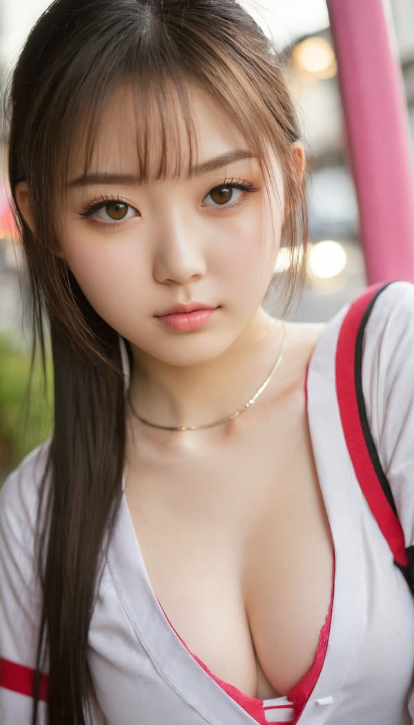 Tags: 21872187, SDXL
{"3": {"inputs": {"seed": 687470932093180, "steps": 64, "cfg": 5.31, "sampler_name": "dpmpp_2m", "scheduler": "karras", "denoise": 1.0, "model": ["27", 0], "positive": ["6", 0], "negative": ["7", 0], "latent_image": ["5", 0]}, "class_type": "KSampler"}, "4": {"inputs": {"ckpt_name": "juggernautxl.safetensors"}, "class_type": "CheckpointLoaderSimple"}, "5": {"inputs": {"width": 768, "height": 1344, "batch_size": 1}, "class_type": "EmptyLatentImage"}, "6": {"inputs": {"text": "20 year old girl, (irish:0.96), (japanese:1.04), (cute:1.08), (beautiful eyes:0.95), (detailed face:1.11), (eyelashes:0.99), (slim:0.95), (seductive pose:1.11), (sexy lips:1.10), (blush:0.95), (pale skin:1.11), (idol:1.03), (temptress:1.07), (double eyelids:0.98), (in a seductive pose:1.11), (large perky breasts:1.05), (cleavage:0.95), (thigh gap:1.10), (school uniform:0.95), choker, busy street, (skin fuzz:1.09), (portra:1.09), (soft lighting:1.08), (natural looking skin:1.05), (film:1.05), (detailed skin:1.06), (textured skin:1.09), (RAW:1.02), (candid cinema:1.05)", "clip": ["27", 1]}, "class_type": "CLIPTextEncode"}, "7": {"inputs": {"text": "(twisted:1.06), (worst quality:1.07), (bad hands:1.09), (open mouth:1.13), (distorted:1.11), (low resolution:1.08), (watermark:1.07)", "clip": ["27", 1]}, "class_type": "CLIPTextEncode"}, "8": {"inputs": {"samples": ["3", 0], "vae": ["4", 2]}, "class_type": "VAEDecode"}, "25": {"inputs": {"lora_name": "nudify_xl.safetensors", "strength_model": 0.33, "strength_clip": 0.28, "model": ["4", 0], "clip": ["4", 1]}, "class_type": "LoraLoader"}, "26": {"inputs": {"lora_name": "shirtlift_SDXL_v2.safetensors", "strength_model": 0.09, "strength_clip": 0.02, "model": ["25", 0], "clip": ["25", 1]}, "class_type": "LoraLoader"}, "27": {"inputs": {"lora_name": "PerfectEyesXL.safetensors", "strength_model": 0.08, "strength_clip": 0.0, "model": ["26", 0], "clip": ["26", 1]}, "class_type": "LoraLoader"}, "30": {"inputs": {"model_name": "4x_NMKD-Superscale-SP_178000_G.pth"}, "class_type": "UpscaleModelLoader"}, "31": {"inputs": {"upscale_model": ["30", 0], "image": ["8", 0]}, "class_type": "ImageUpscaleWithModel"}, "32": {"inputs": {"upscale_method": "lanczos", "scale_by": 0.5, "image": ["31", 0]}, "class_type": "ImageScaleBy"}, "33": {"inputs": {"pixels": ["32", 0], "vae": ["4", 2]}, "class_type": "VAEEncode"}, "34": {"inputs": {"seed": 687470932093180, "steps": 64, "cfg": 5.31, "sampler_name": "dpmpp_2m", "scheduler": "karras", "denoise": 0.3, "model": ["27", 0], "positive": ["6", 0], "negative": ["7", 0], "latent_image": ["33", 0]}, "class_type": "KSampler"}, "36": {"inputs": {"samples": ["34", 0], "vae": ["4", 2]}, "class_type": "VAEDecode"}, "39": {"inputs": {"filename_prefix": "comfyapi-1716524688816", "images": ["36", 0]}, "class_type": "SaveImage"}}