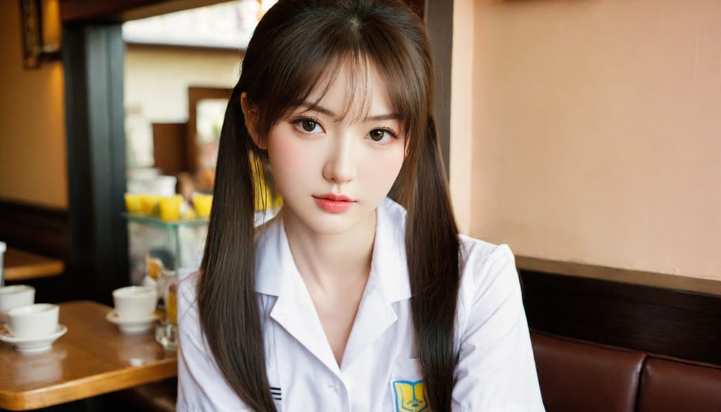 Tags: 21872187, SDXL
{"3": {"inputs": {"seed": 775608093645333, "steps": 64, "cfg": 6.08, "sampler_name": "dpmpp_2m", "scheduler": "karras", "denoise": 1.0, "model": ["27", 0], "positive": ["6", 0], "negative": ["7", 0], "latent_image": ["5", 0]}, "class_type": "KSampler"}, "4": {"inputs": {"ckpt_name": "leosamsHelloworldSDXL_helloworldSDXL32DPO.safetensors"}, "class_type": "CheckpointLoaderSimple"}, "5": {"inputs": {"width": 1344, "height": 768, "batch_size": 1}, "class_type": "EmptyLatentImage"}, "6": {"inputs": {"text": "21 year old girl, (japanese:1.02), (ukrainian:1.11), (seductive pose:0.98), (double eyelids:0.96), (idol:1.12), (detailed face:1.12), (eyelashes:0.95), (pale skin:1.13), (blush:1.06), (slim:1.13), (seductive facial expression:1.00), (temptress:1.06), (sexy lips:1.00), (beautiful eyes:1.11), (cute:1.00), (in a seductive pose:1.05), (large perky breasts:0.95), (cleavage:0.96), (thigh gap:0.97), (a waitress in uniform:1.08) working at a restaurant, (film:1.09), (RAW:1.00), (portra:1.05), (natural looking skin:1.06), (detailed skin:1.02), (skin fuzz:1.04), (textured skin:1.02), (candid cinema:1.01), (soft lighting:1.05)", "clip": ["27", 1]}, "class_type": "CLIPTextEncode"}, "7": {"inputs": {"text": "(worst quality:1.09), (open mouth:1.11), (twisted:1.12), (bad hands:1.11), (low resolution:1.06), (distorted:1.12), (watermark:1.12)", "clip": ["27", 1]}, "class_type": "CLIPTextEncode"}, "8": {"inputs": {"samples": ["3", 0], "vae": ["4", 2]}, "class_type": "VAEDecode"}, "25": {"inputs": {"lora_name": "nudify_xl.safetensors", "strength_model": 0.05, "strength_clip": 0.14, "model": ["4", 0], "clip": ["4", 1]}, "class_type": "LoraLoader"}, "26": {"inputs": {"lora_name": "shirtlift_SDXL_v2.safetensors", "strength_model": 0.17, "strength_clip": 0.1, "model": ["25", 0], "clip": ["25", 1]}, "class_type": "LoraLoader"}, "27": {"inputs": {"lora_name": "PerfectEyesXL.safetensors", "strength_model": 0.13, "strength_clip": 0.0, "model": ["26", 0], "clip": ["26", 1]}, "class_type": "LoraLoader"}, "30": {"inputs": {"model_name": "4x_NMKD-Superscale-SP_178000_G.pth"}, "class_type": "UpscaleModelLoader"}, "31": {"inputs": {"upscale_model": ["30", 0], "image": ["8", 0]}, "class_type": "ImageUpscaleWithModel"}, "32": {"inputs": {"upscale_method": "lanczos", "scale_by": 0.5, "image": ["31", 0]}, "class_type": "ImageScaleBy"}, "33": {"inputs": {"pixels": ["32", 0], "vae": ["4", 2]}, "class_type": "VAEEncode"}, "34": {"inputs": {"seed": 775608093645333, "steps": 64, "cfg": 6.08, "sampler_name": "dpmpp_2m", "scheduler": "karras", "denoise": 0.3, "model": ["27", 0], "positive": ["6", 0], "negative": ["7", 0], "latent_image": ["33", 0]}, "class_type": "KSampler"}, "36": {"inputs": {"samples": ["34", 0], "vae": ["4", 2]}, "class_type": "VAEDecode"}, "39": {"inputs": {"filename_prefix": "comfyapi-1707954360597", "images": ["36", 0]}, "class_type": "SaveImage"}}