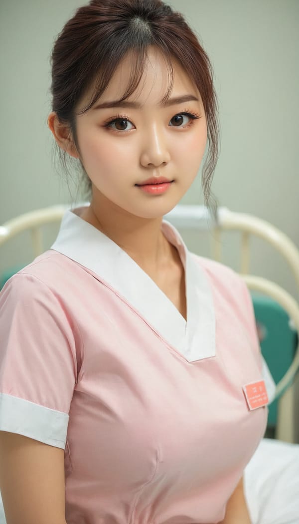 Tags: 21872187, SDXL
{"3": {"inputs": {"seed": 209097649366139, "steps": 32, "cfg": 5.15, "sampler_name": "dpmpp_2m", "scheduler": "karras", "denoise": 1.0, "model": ["27", 0], "positive": ["6", 0], "negative": ["7", 0], "latent_image": ["5", 0]}, "class_type": "KSampler"}, "4": {"inputs": {"ckpt_name": "juggernautxl.safetensors"}, "class_type": "CheckpointLoaderSimple"}, "5": {"inputs": {"width": 768, "height": 1344, "batch_size": 1}, "class_type": "EmptyLatentImage"}, "6": {"inputs": {"text": "24 year old girl, (korean:0.96), (eyelashes:1.09), (double eyelids:1.09), (detailed face:0.99), (temptress:1.07), (beautiful eyes:1.13), (cute:0.98), (idol:0.97), (seductive facial expression:0.98), (blush:1.03), (slim:1.00), (seductive pose:1.03), (in a seductive pose:1.12), (large perky breasts:1.00), (cleavage:1.09), (thigh gap:0.96), (nurse in uniform:1.14) working in a hospital ward, (detailed skin:1.04), (film:1.00), (RAW:1.01), (natural looking skin:1.02), (skin fuzz:1.06), (soft lighting:1.01), (textured skin:1.06), (portra:1.01), (candid cinema:1.06)", "clip": ["27", 1]}, "class_type": "CLIPTextEncode"}, "7": {"inputs": {"text": "(distorted:1.11), (low resolution:1.09), (watermark:1.12), (bad hands:1.08), (twisted:1.05), (worst quality:1.06), (open mouth:1.14)", "clip": ["27", 1]}, "class_type": "CLIPTextEncode"}, "8": {"inputs": {"samples": ["3", 0], "vae": ["4", 2]}, "class_type": "VAEDecode"}, "25": {"inputs": {"lora_name": "nudify_xl.safetensors", "strength_model": 0.33, "strength_clip": 0.24, "model": ["4", 0], "clip": ["4", 1]}, "class_type": "LoraLoader"}, "26": {"inputs": {"lora_name": "shirtlift_SDXL_v2.safetensors", "strength_model": 0.02, "strength_clip": 0.08, "model": ["25", 0], "clip": ["25", 1]}, "class_type": "LoraLoader"}, "27": {"inputs": {"lora_name": "PerfectEyesXL.safetensors", "strength_model": 0.09, "strength_clip": 0.1, "model": ["26", 0], "clip": ["26", 1]}, "class_type": "LoraLoader"}, "30": {"inputs": {"model_name": "4x_NMKD-Superscale-SP_178000_G.pth"}, "class_type": "UpscaleModelLoader"}, "31": {"inputs": {"upscale_model": ["30", 0], "image": ["8", 0]}, "class_type": "ImageUpscaleWithModel"}, "32": {"inputs": {"upscale_method": "lanczos", "scale_by": 0.5, "image": ["31", 0]}, "class_type": "ImageScaleBy"}, "33": {"inputs": {"pixels": ["32", 0], "vae": ["4", 2]}, "class_type": "VAEEncode"}, "34": {"inputs": {"seed": 209097649366139, "steps": 32, "cfg": 5.15, "sampler_name": "dpmpp_2m", "scheduler": "karras", "denoise": 0.3, "model": ["27", 0], "positive": ["6", 0], "negative": ["7", 0], "latent_image": ["33", 0]}, "class_type": "KSampler"}, "36": {"inputs": {"samples": ["34", 0], "vae": ["4", 2]}, "class_type": "VAEDecode"}, "39": {"inputs": {"filename_prefix": "comfyapi-1713439421420", "images": ["36", 0]}, "class_type": "SaveImage"}}