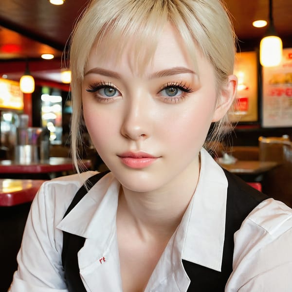 Tags: 21872187, SDXL
{"3": {"inputs": {"seed": 412224369592691, "steps": 32, "cfg": 7.57, "sampler_name": "dpmpp_2m", "scheduler": "karras", "denoise": 1.0, "model": ["27", 0], "positive": ["6", 0], "negative": ["7", 0], "latent_image": ["5", 0]}, "class_type": "KSampler"}, "4": {"inputs": {"ckpt_name": "juggernautxl.safetensors"}, "class_type": "CheckpointLoaderSimple"}, "5": {"inputs": {"width": 1024, "height": 1024, "batch_size": 1}, "class_type": "EmptyLatentImage"}, "6": {"inputs": {"text": "24 year old girl, (beautiful eyes:1.12), (sexy lips:1.02), (eyelashes:1.05), (temptress:1.11), (detailed face:1.03), (idol:0.95), (seductive pose:1.08), (pale skin:1.13), (blush:1.03), (cute:1.01), (slim:1.14), (double eyelids:0.97), (seductive facial expression:1.04), (on all fours:1.14), (spreading ass cheeks:0.96), (from behind:1.00), (backboob:1.09), (a waitress in uniform:1.01) working at a restaurant, (film:1.05), (soft lighting:1.02), (detailed skin:1.05), (candid cinema:1.08), (natural looking skin:1.04), (RAW:1.03), (portra:1.05), (skin fuzz:1.01), (textured skin:1.03)", "clip": ["27", 1]}, "class_type": "CLIPTextEncode"}, "7": {"inputs": {"text": "(low resolution:1.10), (watermark:1.06), (worst quality:1.08), (open mouth:1.07), (distorted:1.11), (twisted:1.11), (bad hands:1.06)", "clip": ["27", 1]}, "class_type": "CLIPTextEncode"}, "8": {"inputs": {"samples": ["3", 0], "vae": ["4", 2]}, "class_type": "VAEDecode"}, "25": {"inputs": {"lora_name": "nudify_xl.safetensors", "strength_model": 0.06, "strength_clip": 0.0, "model": ["4", 0], "clip": ["4", 1]}, "class_type": "LoraLoader"}, "26": {"inputs": {"lora_name": "shirtlift_SDXL_v2.safetensors", "strength_model": 0.15, "strength_clip": 0.1, "model": ["25", 0], "clip": ["25", 1]}, "class_type": "LoraLoader"}, "27": {"inputs": {"lora_name": "PerfectEyesXL.safetensors", "strength_model": 0.14, "strength_clip": 0.03, "model": ["26", 0], "clip": ["26", 1]}, "class_type": "LoraLoader"}, "30": {"inputs": {"model_name": "4x_NMKD-Superscale-SP_178000_G.pth"}, "class_type": "UpscaleModelLoader"}, "31": {"inputs": {"upscale_model": ["30", 0], "image": ["8", 0]}, "class_type": "ImageUpscaleWithModel"}, "32": {"inputs": {"upscale_method": "lanczos", "scale_by": 0.5, "image": ["31", 0]}, "class_type": "ImageScaleBy"}, "33": {"inputs": {"pixels": ["32", 0], "vae": ["4", 2]}, "class_type": "VAEEncode"}, "34": {"inputs": {"seed": 412224369592691, "steps": 32, "cfg": 7.57, "sampler_name": "dpmpp_2m", "scheduler": "karras", "denoise": 0.3, "model": ["27", 0], "positive": ["6", 0], "negative": ["7", 0], "latent_image": ["33", 0]}, "class_type": "KSampler"}, "36": {"inputs": {"samples": ["34", 0], "vae": ["4", 2]}, "class_type": "VAEDecode"}, "39": {"inputs": {"filename_prefix": "comfyapi-1713961248599", "images": ["36", 0]}, "class_type": "SaveImage"}}