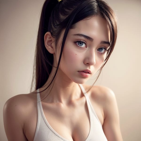 Tags: 21872187
<lora:mix4:0.59>, (gym outfit:0.94), gym, <lora:skirtlift-v4:0.83 <lora:Addams:0.20>, extremely detailed eyes, extremely detailed face, cute, (photorealistic:1.01), sexy lips, double eyelids, pale skin, perky breasts, full body portrait, RAW, sharp, tall, (long slim legs:1.02), blush, delicate and beautiful girl, 1girl, (dramatic:1.14)
Negative prompt: ugly, (worst quality:2.21)
Steps: 48, Sampler: DPM++ 2M Karras, CFG scale: 6.99, Seed: 2493570523, Size: 512x512, Model hash: fc2511737a, Model: chilloutmix_NiPrunedFp32Fix, Seed resize from: -1x-1, Denoising strength: 0.3, Version: v1.2.1, Hires upscale: 2.0, Hires steps: 16, Hires upscaler: ESRGAN_4x