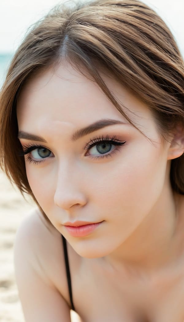 Tags: 21872187, SDXL
{"3": {"inputs": {"seed": 352682450390784, "steps": 32, "cfg": 7.6, "sampler_name": "dpmpp_2m", "scheduler": "karras", "denoise": 1.0, "model": ["27", 0], "positive": ["6", 0], "negative": ["7", 0], "latent_image": ["5", 0]}, "class_type": "KSampler"}, "4": {"inputs": {"ckpt_name": "juggernautXL_v8Rundiffusion.safetensors"}, "class_type": "CheckpointLoaderSimple"}, "5": {"inputs": {"width": 768, "height": 1344, "batch_size": 1}, "class_type": "EmptyLatentImage"}, "6": {"inputs": {"text": "28 year old girl, (russian:0.97), (blush:0.96), (beautiful eyes:0.99), (cute:1.05), (sexy lips:0.96), (detailed face:1.05), (seductive pose:1.12), (double eyelids:1.03), (idol:0.96), (seductive facial expression:1.03), (slim:1.00), (temptress:1.12), (eyelashes:1.12), (pale skin:1.08), (on all fours:0.97), (spreading ass cheeks:1.10), (from behind:1.11), (backboob:1.00), strolling (nude:0.98) at a beach, (detailed skin:1.03), (textured skin:1.08), (film:1.04), (RAW:1.07), (candid cinema:1.08), (portra:1.01), (natural looking skin:1.08), (skin fuzz:1.07), (soft lighting:1.04)", "clip": ["27", 1]}, "class_type": "CLIPTextEncode"}, "7": {"inputs": {"text": "(open mouth:1.09), (distorted:1.14), (low resolution:1.06), (twisted:1.10), (worst quality:1.07), (watermark:1.13), (bad hands:1.08)", "clip": ["27", 1]}, "class_type": "CLIPTextEncode"}, "8": {"inputs": {"samples": ["3", 0], "vae": ["4", 2]}, "class_type": "VAEDecode"}, "25": {"inputs": {"lora_name": "nudify_xl.safetensors", "strength_model": 0.04, "strength_clip": 0.16, "model": ["4", 0], "clip": ["4", 1]}, "class_type": "LoraLoader"}, "26": {"inputs": {"lora_name": "shirtlift_SDXL_v2.safetensors", "strength_model": 0.09, "strength_clip": 0.13, "model": ["25", 0], "clip": ["25", 1]}, "class_type": "LoraLoader"}, "27": {"inputs": {"lora_name": "PerfectEyesXL.safetensors", "strength_model": 0.14, "strength_clip": 0.01, "model": ["26", 0], "clip": ["26", 1]}, "class_type": "LoraLoader"}, "30": {"inputs": {"model_name": "4x_NMKD-Superscale-SP_178000_G.pth"}, "class_type": "UpscaleModelLoader"}, "31": {"inputs": {"upscale_model": ["30", 0], "image": ["8", 0]}, "class_type": "ImageUpscaleWithModel"}, "32": {"inputs": {"upscale_method": "lanczos", "scale_by": 0.5, "image": ["31", 0]}, "class_type": "ImageScaleBy"}, "33": {"inputs": {"pixels": ["32", 0], "vae": ["4", 2]}, "class_type": "VAEEncode"}, "34": {"inputs": {"seed": 352682450390784, "steps": 32, "cfg": 7.6, "sampler_name": "dpmpp_2m", "scheduler": "karras", "denoise": 0.3, "model": ["27", 0], "positive": ["6", 0], "negative": ["7", 0], "latent_image": ["33", 0]}, "class_type": "KSampler"}, "36": {"inputs": {"samples": ["34", 0], "vae": ["4", 2]}, "class_type": "VAEDecode"}, "39": {"inputs": {"filename_prefix": "comfyapi-1708254889067", "images": ["36", 0]}, "class_type": "SaveImage"}}