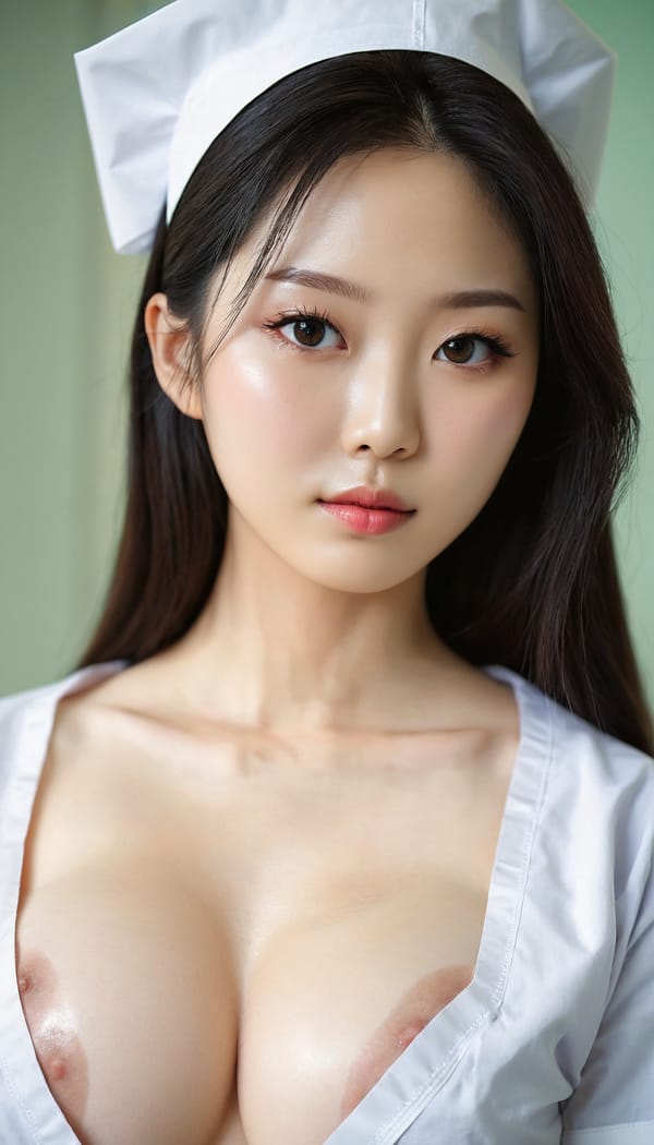 Tags: 21872187, SDXL
{"3": {"inputs": {"seed": 162846449047134, "steps": 64, "cfg": 6.93, "sampler_name": "dpmpp_2m", "scheduler": "karras", "denoise": 1.0, "model": ["27", 0], "positive": ["6", 0], "negative": ["7", 0], "latent_image": ["5", 0]}, "class_type": "KSampler"}, "4": {"inputs": {"ckpt_name": "juggernautxl.safetensors"}, "class_type": "CheckpointLoaderSimple"}, "5": {"inputs": {"width": 768, "height": 1344, "batch_size": 1}, "class_type": "EmptyLatentImage"}, "6": {"inputs": {"text": "27 year old girl, (korean:1.13), (slim:0.95), (pale skin:1.09), (eyelashes:1.06), (idol:1.04), (blush:0.98), (double eyelids:1.07), (beautiful eyes:1.10), (seductive facial expression:0.95), (sexy lips:1.11), (detailed face:1.06), (temptress:1.11), (seductive pose:1.00), (in a seductive pose:1.11), (large perky breasts:1.13), (cleavage:1.07), (thigh gap:1.08), (nurse in uniform:1.03) working in a hospital ward, (RAW:1.07), (portra:1.08), (soft lighting:1.01), (film:1.03), (candid cinema:1.09), (detailed skin:1.04), (natural looking skin:1.08), (skin fuzz:1.07), (textured skin:1.01)", "clip": ["27", 1]}, "class_type": "CLIPTextEncode"}, "7": {"inputs": {"text": "(low resolution:1.10), (open mouth:1.10), (twisted:1.08), (bad hands:1.05), (worst quality:1.08), (watermark:1.14), (distorted:1.06)", "clip": ["27", 1]}, "class_type": "CLIPTextEncode"}, "8": {"inputs": {"samples": ["3", 0], "vae": ["4", 2]}, "class_type": "VAEDecode"}, "25": {"inputs": {"lora_name": "nudify_xl.safetensors", "strength_model": 0.37, "strength_clip": 0.06, "model": ["4", 0], "clip": ["4", 1]}, "class_type": "LoraLoader"}, "26": {"inputs": {"lora_name": "shirtlift_SDXL_v2.safetensors", "strength_model": 0.02, "strength_clip": 0.03, "model": ["25", 0], "clip": ["25", 1]}, "class_type": "LoraLoader"}, "27": {"inputs": {"lora_name": "PerfectEyesXL.safetensors", "strength_model": 0.03, "strength_clip": 0.16, "model": ["26", 0], "clip": ["26", 1]}, "class_type": "LoraLoader"}, "30": {"inputs": {"model_name": "4x_NMKD-Superscale-SP_178000_G.pth"}, "class_type": "UpscaleModelLoader"}, "31": {"inputs": {"upscale_model": ["30", 0], "image": ["8", 0]}, "class_type": "ImageUpscaleWithModel"}, "32": {"inputs": {"upscale_method": "lanczos", "scale_by": 0.5, "image": ["31", 0]}, "class_type": "ImageScaleBy"}, "33": {"inputs": {"pixels": ["32", 0], "vae": ["4", 2]}, "class_type": "VAEEncode"}, "34": {"inputs": {"seed": 162846449047134, "steps": 64, "cfg": 6.93, "sampler_name": "dpmpp_2m", "scheduler": "karras", "denoise": 0.3, "model": ["27", 0], "positive": ["6", 0], "negative": ["7", 0], "latent_image": ["33", 0]}, "class_type": "KSampler"}, "36": {"inputs": {"samples": ["34", 0], "vae": ["4", 2]}, "class_type": "VAEDecode"}, "39": {"inputs": {"filename_prefix": "comfyapi-1735034547230", "images": ["36", 0]}, "class_type": "SaveImage"}}