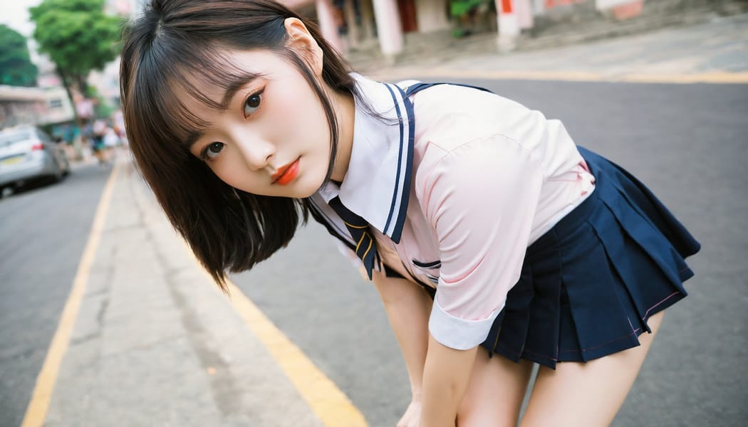 Tags: 21872187, SDXL
{"3": {"inputs": {"seed": 580652189242711, "steps": 32, "cfg": 7.84, "sampler_name": "dpmpp_2m", "scheduler": "karras", "denoise": 1.0, "model": ["27", 0], "positive": ["6", 0], "negative": ["7", 0], "latent_image": ["5", 0]}, "class_type": "KSampler"}, "4": {"inputs": {"ckpt_name": "helloworldxl.safetensors"}, "class_type": "CheckpointLoaderSimple"}, "5": {"inputs": {"width": 1344, "height": 768, "batch_size": 1}, "class_type": "EmptyLatentImage"}, "6": {"inputs": {"text": "24 year old girl, (chinese:1.10), (double eyelids:1.01), (detailed face:1.05), (sexy lips:1.08), (seductive facial expression:1.11), (pale skin:1.02), (blush:1.09), (cute:1.04), (slim:0.96), (temptress:1.02), (beautiful eyes:1.04), (eyelashes:1.07), (seductive pose:1.13), (idol:1.13), (perky ass:1.00), (exposed ass:0.95), (looking back:0.99), (sexy ass:1.04), (thigh gap:0.97), (school uniform:1.09), choker, busy street, (soft lighting:1.07), (RAW:1.07), (candid cinema:1.02), (textured skin:1.03), (detailed skin:1.07), (film:1.04), (portra:1.06), (natural looking skin:1.02), (skin fuzz:1.03)", "clip": ["27", 1]}, "class_type": "CLIPTextEncode"}, "7": {"inputs": {"text": "(bad hands:1.06), (twisted:1.06), (open mouth:1.09), (watermark:1.05), (low resolution:1.06), (worst quality:1.08), (distorted:1.13)", "clip": ["27", 1]}, "class_type": "CLIPTextEncode"}, "8": {"inputs": {"samples": ["3", 0], "vae": ["4", 2]}, "class_type": "VAEDecode"}, "25": {"inputs": {"lora_name": "nudify_xl.safetensors", "strength_model": 0.25, "strength_clip": 0.22, "model": ["4", 0], "clip": ["4", 1]}, "class_type": "LoraLoader"}, "26": {"inputs": {"lora_name": "shirtlift_SDXL_v2.safetensors", "strength_model": 0.16, "strength_clip": 0.17, "model": ["25", 0], "clip": ["25", 1]}, "class_type": "LoraLoader"}, "27": {"inputs": {"lora_name": "PerfectEyesXL.safetensors", "strength_model": 0.06, "strength_clip": 0.1, "model": ["26", 0], "clip": ["26", 1]}, "class_type": "LoraLoader"}, "30": {"inputs": {"model_name": "4x_NMKD-Superscale-SP_178000_G.pth"}, "class_type": "UpscaleModelLoader"}, "31": {"inputs": {"upscale_model": ["30", 0], "image": ["8", 0]}, "class_type": "ImageUpscaleWithModel"}, "32": {"inputs": {"upscale_method": "lanczos", "scale_by": 0.5, "image": ["31", 0]}, "class_type": "ImageScaleBy"}, "33": {"inputs": {"pixels": ["32", 0], "vae": ["4", 2]}, "class_type": "VAEEncode"}, "34": {"inputs": {"seed": 580652189242711, "steps": 32, "cfg": 7.84, "sampler_name": "dpmpp_2m", "scheduler": "karras", "denoise": 0.3, "model": ["27", 0], "positive": ["6", 0], "negative": ["7", 0], "latent_image": ["33", 0]}, "class_type": "KSampler"}, "36": {"inputs": {"samples": ["34", 0], "vae": ["4", 2]}, "class_type": "VAEDecode"}, "39": {"inputs": {"filename_prefix": "comfyapi-1734796625853", "images": ["36", 0]}, "class_type": "SaveImage"}}