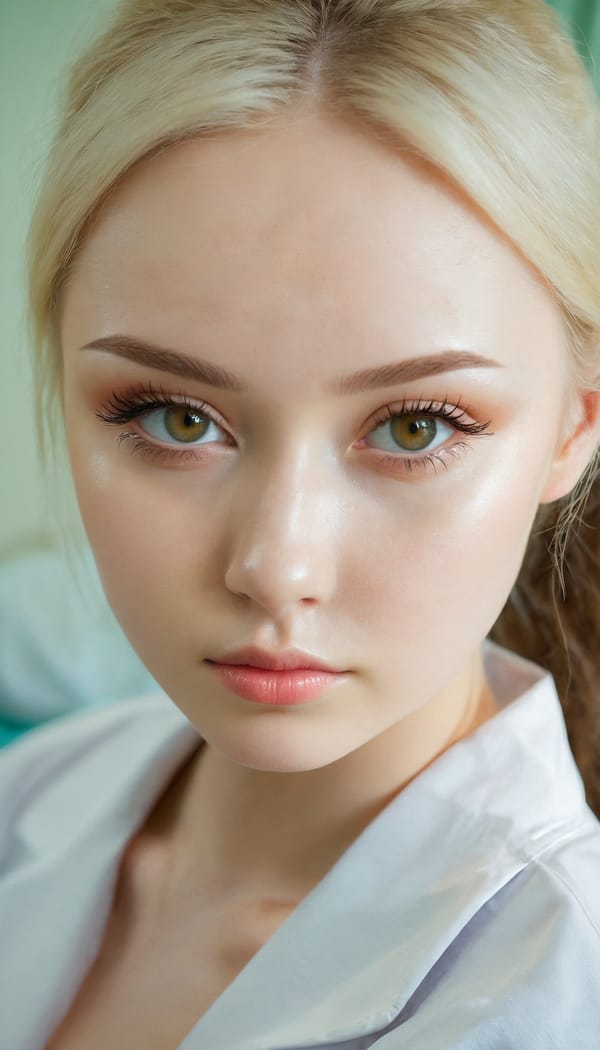 Tags: 21872187, SDXL
{"3": {"inputs": {"seed": 989410374386699, "steps": 64, "cfg": 6.7, "sampler_name": "dpmpp_2m", "scheduler": "karras", "denoise": 1.0, "model": ["27", 0], "positive": ["6", 0], "negative": ["7", 0], "latent_image": ["5", 0]}, "class_type": "KSampler"}, "4": {"inputs": {"ckpt_name": "juggernautxl.safetensors"}, "class_type": "CheckpointLoaderSimple"}, "5": {"inputs": {"width": 768, "height": 1344, "batch_size": 1}, "class_type": "EmptyLatentImage"}, "6": {"inputs": {"text": "20 year old girl, (ukrainian:1.12), (russian:0.95), (eyelashes:0.97), (cute:1.14), (double eyelids:1.07), (temptress:0.99), (beautiful eyes:1.11), (detailed face:1.11), (seductive pose:1.03), (idol:1.00), (sexy lips:1.11), (seductive facial expression:0.95), (pale skin:1.10), (on all fours:1.02), (spreading ass cheeks:1.03), (from behind:1.10), (backboob:1.12), (nurse in uniform:0.97) working in a hospital ward, (RAW:1.07), (natural looking skin:1.07), (textured skin:1.08), (soft lighting:1.01), (film:1.06), (portra:1.08), (skin fuzz:1.05), (detailed skin:1.05)", "clip": ["27", 1]}, "class_type": "CLIPTextEncode"}, "7": {"inputs": {"text": "(low resolution:1.10), (worst quality:1.05), (twisted:1.10), (watermark:1.06), (distorted:1.08), (open mouth:1.13), (bad hands:1.07)", "clip": ["27", 1]}, "class_type": "CLIPTextEncode"}, "8": {"inputs": {"samples": ["3", 0], "vae": ["4", 2]}, "class_type": "VAEDecode"}, "25": {"inputs": {"lora_name": "nudify_xl.safetensors", "strength_model": 0.39, "strength_clip": 0.07, "model": ["4", 0], "clip": ["4", 1]}, "class_type": "LoraLoader"}, "26": {"inputs": {"lora_name": "shirtlift_SDXL_v2.safetensors", "strength_model": 0.1, "strength_clip": 0.07, "model": ["25", 0], "clip": ["25", 1]}, "class_type": "LoraLoader"}, "27": {"inputs": {"lora_name": "PerfectEyesXL.safetensors", "strength_model": 0.1, "strength_clip": 0.19, "model": ["26", 0], "clip": ["26", 1]}, "class_type": "LoraLoader"}, "30": {"inputs": {"model_name": "4x_NMKD-Superscale-SP_178000_G.pth"}, "class_type": "UpscaleModelLoader"}, "31": {"inputs": {"upscale_model": ["30", 0], "image": ["8", 0]}, "class_type": "ImageUpscaleWithModel"}, "32": {"inputs": {"upscale_method": "lanczos", "scale_by": 0.5, "image": ["31", 0]}, "class_type": "ImageScaleBy"}, "33": {"inputs": {"pixels": ["32", 0], "vae": ["4", 2]}, "class_type": "VAEEncode"}, "34": {"inputs": {"seed": 989410374386699, "steps": 64, "cfg": 6.7, "sampler_name": "dpmpp_2m", "scheduler": "karras", "denoise": 0.3, "model": ["27", 0], "positive": ["6", 0], "negative": ["7", 0], "latent_image": ["33", 0]}, "class_type": "KSampler"}, "36": {"inputs": {"samples": ["34", 0], "vae": ["4", 2]}, "class_type": "VAEDecode"}, "39": {"inputs": {"filename_prefix": "comfyapi-1724180993840", "images": ["36", 0]}, "class_type": "SaveImage"}}