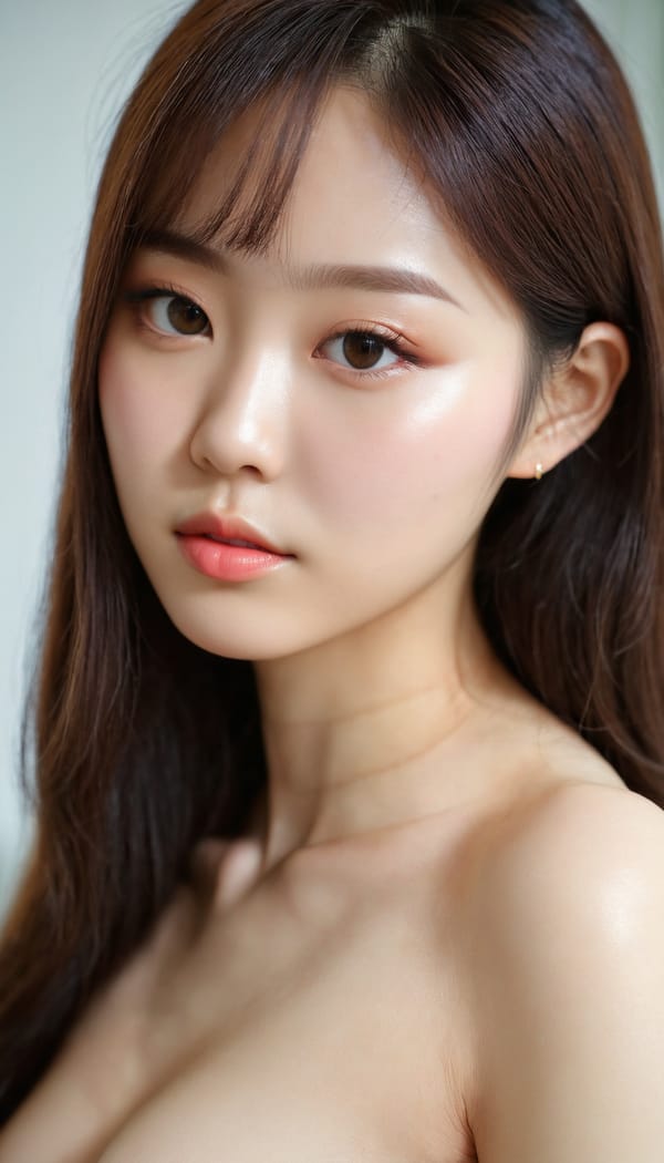 Tags: 21872187, SDXL
{"3": {"inputs": {"seed": 184176296587011, "steps": 64, "cfg": 7.58, "sampler_name": "dpmpp_2m", "scheduler": "karras", "denoise": 1.0, "model": ["27", 0], "positive": ["6", 0], "negative": ["7", 0], "latent_image": ["5", 0]}, "class_type": "KSampler"}, "4": {"inputs": {"ckpt_name": "juggernautxl.safetensors"}, "class_type": "CheckpointLoaderSimple"}, "5": {"inputs": {"width": 768, "height": 1344, "batch_size": 1}, "class_type": "EmptyLatentImage"}, "6": {"inputs": {"text": "25 year old girl, (korean:1.12), (ukrainian:0.99), (double eyelids:1.07), (idol:0.99), (sexy lips:1.09), (blush:0.96), (temptress:1.03), (slim:1.10), (seductive pose:1.13), (detailed face:0.97), (pale skin:1.07), (seductive facial expression:1.13), (eyelashes:0.97), (cute:0.97), (perky ass:1.05), (exposed ass:1.04), (looking back:0.96), (sexy ass:1.08), (thigh gap:1.06), (an office lady:0.96), (film:1.07), (detailed skin:1.01), (natural looking skin:1.08), (candid cinema:1.09), (skin fuzz:1.01), (RAW:1.09), (soft lighting:1.00), (textured skin:1.08), (portra:1.00)", "clip": ["27", 1]}, "class_type": "CLIPTextEncode"}, "7": {"inputs": {"text": "(low resolution:1.10), (watermark:1.05), (bad hands:1.05), (distorted:1.13), (twisted:1.12), (open mouth:1.09), (worst quality:1.08)", "clip": ["27", 1]}, "class_type": "CLIPTextEncode"}, "8": {"inputs": {"samples": ["3", 0], "vae": ["4", 2]}, "class_type": "VAEDecode"}, "25": {"inputs": {"lora_name": "nudify_xl.safetensors", "strength_model": 0.35, "strength_clip": 0.1, "model": ["4", 0], "clip": ["4", 1]}, "class_type": "LoraLoader"}, "26": {"inputs": {"lora_name": "shirtlift_SDXL_v2.safetensors", "strength_model": 0.04, "strength_clip": 0.12, "model": ["25", 0], "clip": ["25", 1]}, "class_type": "LoraLoader"}, "27": {"inputs": {"lora_name": "PerfectEyesXL.safetensors", "strength_model": 0.17, "strength_clip": 0.14, "model": ["26", 0], "clip": ["26", 1]}, "class_type": "LoraLoader"}, "30": {"inputs": {"model_name": "4x_NMKD-Superscale-SP_178000_G.pth"}, "class_type": "UpscaleModelLoader"}, "31": {"inputs": {"upscale_model": ["30", 0], "image": ["8", 0]}, "class_type": "ImageUpscaleWithModel"}, "32": {"inputs": {"upscale_method": "lanczos", "scale_by": 0.5, "image": ["31", 0]}, "class_type": "ImageScaleBy"}, "33": {"inputs": {"pixels": ["32", 0], "vae": ["4", 2]}, "class_type": "VAEEncode"}, "34": {"inputs": {"seed": 184176296587011, "steps": 64, "cfg": 7.58, "sampler_name": "dpmpp_2m", "scheduler": "karras", "denoise": 0.3, "model": ["27", 0], "positive": ["6", 0], "negative": ["7", 0], "latent_image": ["33", 0]}, "class_type": "KSampler"}, "36": {"inputs": {"samples": ["34", 0], "vae": ["4", 2]}, "class_type": "VAEDecode"}, "39": {"inputs": {"filename_prefix": "comfyapi-1716459814742", "images": ["36", 0]}, "class_type": "SaveImage"}}