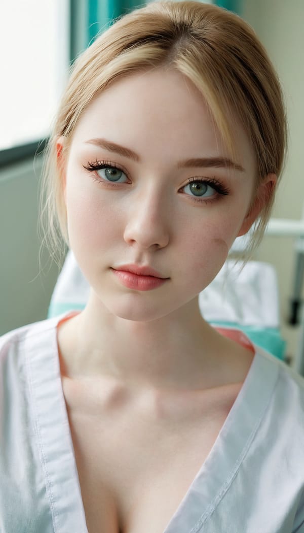 Tags: 21872187, SDXL
{"3": {"inputs": {"seed": 224455762218122, "steps": 32, "cfg": 7.38, "sampler_name": "dpmpp_2m", "scheduler": "karras", "denoise": 1.0, "model": ["27", 0], "positive": ["6", 0], "negative": ["7", 0], "latent_image": ["5", 0]}, "class_type": "KSampler"}, "4": {"inputs": {"ckpt_name": "juggernautxl.safetensors"}, "class_type": "CheckpointLoaderSimple"}, "5": {"inputs": {"width": 768, "height": 1344, "batch_size": 1}, "class_type": "EmptyLatentImage"}, "6": {"inputs": {"text": "19 year old girl, (pale skin:1.04), (seductive facial expression:1.10), (idol:1.14), (detailed face:0.98), (slim:1.04), (sexy lips:1.00), (eyelashes:1.06), (double eyelids:1.02), (cute:0.96), (beautiful eyes:0.99), (blush:1.08), (temptress:0.97), (seductive pose:1.08), (in a seductive pose:1.05), (large perky breasts:0.96), (cleavage:1.00), (thigh gap:1.12), (nurse in uniform:1.08) working in a hospital ward, (film:1.08), (candid cinema:1.07), (RAW:1.04), (detailed skin:1.07), (skin fuzz:1.03), (textured skin:1.01), (portra:1.05), (natural looking skin:1.03), (soft lighting:1.00)", "clip": ["27", 1]}, "class_type": "CLIPTextEncode"}, "7": {"inputs": {"text": "(worst quality:1.07), (twisted:1.09), (distorted:1.09), (bad hands:1.12), (open mouth:1.13), (watermark:1.12), (low resolution:1.10)", "clip": ["27", 1]}, "class_type": "CLIPTextEncode"}, "8": {"inputs": {"samples": ["3", 0], "vae": ["4", 2]}, "class_type": "VAEDecode"}, "25": {"inputs": {"lora_name": "nudify_xl.safetensors", "strength_model": 0.16, "strength_clip": 0.35, "model": ["4", 0], "clip": ["4", 1]}, "class_type": "LoraLoader"}, "26": {"inputs": {"lora_name": "shirtlift_SDXL_v2.safetensors", "strength_model": 0.05, "strength_clip": 0.0, "model": ["25", 0], "clip": ["25", 1]}, "class_type": "LoraLoader"}, "27": {"inputs": {"lora_name": "PerfectEyesXL.safetensors", "strength_model": 0.17, "strength_clip": 0.17, "model": ["26", 0], "clip": ["26", 1]}, "class_type": "LoraLoader"}, "30": {"inputs": {"model_name": "4x_NMKD-Superscale-SP_178000_G.pth"}, "class_type": "UpscaleModelLoader"}, "31": {"inputs": {"upscale_model": ["30", 0], "image": ["8", 0]}, "class_type": "ImageUpscaleWithModel"}, "32": {"inputs": {"upscale_method": "lanczos", "scale_by": 0.5, "image": ["31", 0]}, "class_type": "ImageScaleBy"}, "33": {"inputs": {"pixels": ["32", 0], "vae": ["4", 2]}, "class_type": "VAEEncode"}, "34": {"inputs": {"seed": 224455762218122, "steps": 32, "cfg": 7.38, "sampler_name": "dpmpp_2m", "scheduler": "karras", "denoise": 0.3, "model": ["27", 0], "positive": ["6", 0], "negative": ["7", 0], "latent_image": ["33", 0]}, "class_type": "KSampler"}, "36": {"inputs": {"samples": ["34", 0], "vae": ["4", 2]}, "class_type": "VAEDecode"}, "39": {"inputs": {"filename_prefix": "comfyapi-1735215900555", "images": ["36", 0]}, "class_type": "SaveImage"}}